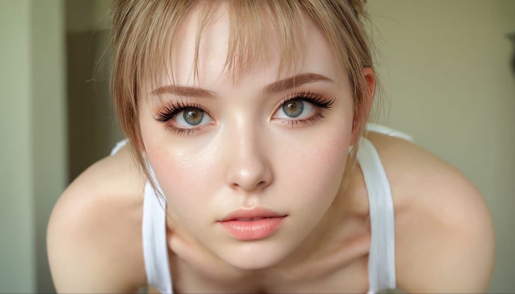 Tags: 21872187, SDXL
{"3": {"inputs": {"seed": 174106378315244, "steps": 64, "cfg": 5.11, "sampler_name": "dpmpp_2m", "scheduler": "karras", "denoise": 1.0, "model": ["27", 0], "positive": ["6", 0], "negative": ["7", 0], "latent_image": ["5", 0]}, "class_type": "KSampler"}, "4": {"inputs": {"ckpt_name": "juggernautxl.safetensors"}, "class_type": "CheckpointLoaderSimple"}, "5": {"inputs": {"width": 1344, "height": 768, "batch_size": 1}, "class_type": "EmptyLatentImage"}, "6": {"inputs": {"text": "18 year old girl, (beautiful eyes:0.98), (blush:1.08), (cute:1.09), (pale skin:1.07), (slim:1.02), (eyelashes:1.09), (idol:1.04), (double eyelids:0.98), (seductive pose:1.06), (temptress:1.14), (detailed face:1.13), (seductive facial expression:1.08), (sexy lips:0.99), (on all fours:1.05), (spreading ass cheeks:1.09), (from behind:0.95), (backboob:1.05), (white tanktop:1.13), busy street, (soft lighting:1.02), (natural looking skin:1.06), (candid cinema:1.08), (detailed skin:1.08), (skin fuzz:1.05), (RAW:1.04), (portra:1.01), (textured skin:1.02), (film:1.09)", "clip": ["27", 1]}, "class_type": "CLIPTextEncode"}, "7": {"inputs": {"text": "(twisted:1.13), (worst quality:1.13), (watermark:1.06), (distorted:1.08), (low resolution:1.09), (bad hands:1.07), (open mouth:1.06)", "clip": ["27", 1]}, "class_type": "CLIPTextEncode"}, "8": {"inputs": {"samples": ["3", 0], "vae": ["4", 2]}, "class_type": "VAEDecode"}, "25": {"inputs": {"lora_name": "nudify_xl.safetensors", "strength_model": 0.08, "strength_clip": 0.23, "model": ["4", 0], "clip": ["4", 1]}, "class_type": "LoraLoader"}, "26": {"inputs": {"lora_name": "shirtlift_SDXL_v2.safetensors", "strength_model": 0.01, "strength_clip": 0.1, "model": ["25", 0], "clip": ["25", 1]}, "class_type": "LoraLoader"}, "27": {"inputs": {"lora_name": "PerfectEyesXL.safetensors", "strength_model": 0.12, "strength_clip": 0.12, "model": ["26", 0], "clip": ["26", 1]}, "class_type": "LoraLoader"}, "30": {"inputs": {"model_name": "4x_NMKD-Superscale-SP_178000_G.pth"}, "class_type": "UpscaleModelLoader"}, "31": {"inputs": {"upscale_model": ["30", 0], "image": ["8", 0]}, "class_type": "ImageUpscaleWithModel"}, "32": {"inputs": {"upscale_method": "lanczos", "scale_by": 0.5, "image": ["31", 0]}, "class_type": "ImageScaleBy"}, "33": {"inputs": {"pixels": ["32", 0], "vae": ["4", 2]}, "class_type": "VAEEncode"}, "34": {"inputs": {"seed": 174106378315244, "steps": 64, "cfg": 5.11, "sampler_name": "dpmpp_2m", "scheduler": "karras", "denoise": 0.3, "model": ["27", 0], "positive": ["6", 0], "negative": ["7", 0], "latent_image": ["33", 0]}, "class_type": "KSampler"}, "36": {"inputs": {"samples": ["34", 0], "vae": ["4", 2]}, "class_type": "VAEDecode"}, "39": {"inputs": {"filename_prefix": "comfyapi-1734456125367", "images": ["36", 0]}, "class_type": "SaveImage"}}