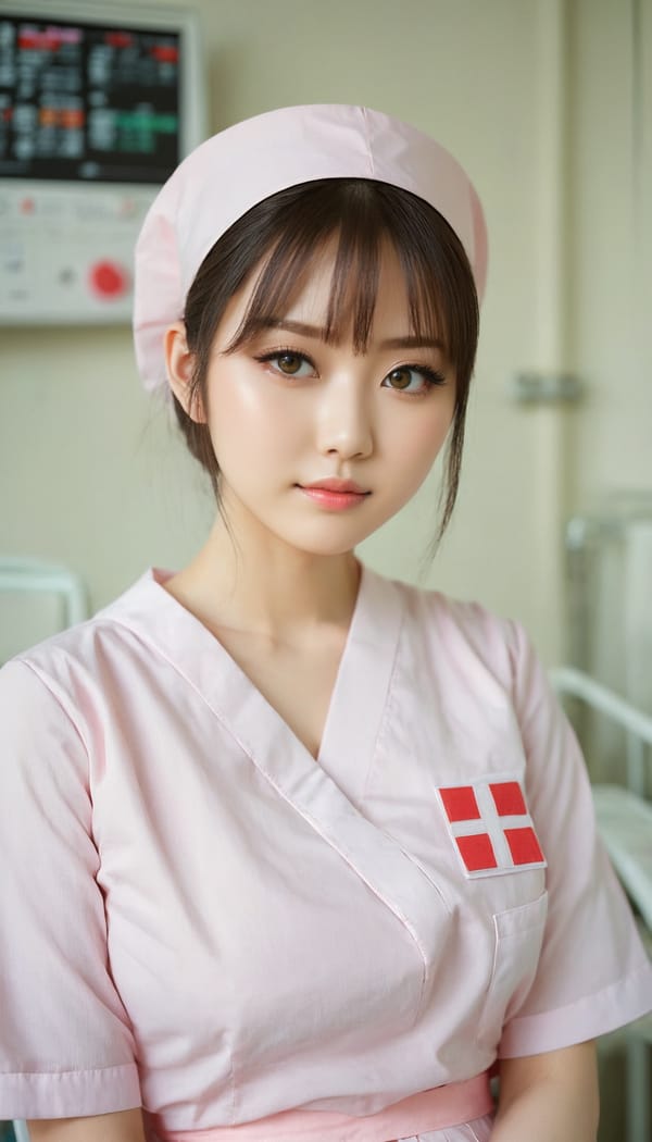 Tags: 21872187, SDXL
{"3": {"inputs": {"seed": 133438575306910, "steps": 32, "cfg": 6.33, "sampler_name": "dpmpp_2m", "scheduler": "karras", "denoise": 1.0, "model": ["27", 0], "positive": ["6", 0], "negative": ["7", 0], "latent_image": ["5", 0]}, "class_type": "KSampler"}, "4": {"inputs": {"ckpt_name": "juggernautxl.safetensors"}, "class_type": "CheckpointLoaderSimple"}, "5": {"inputs": {"width": 768, "height": 1344, "batch_size": 1}, "class_type": "EmptyLatentImage"}, "6": {"inputs": {"text": "21 year old girl, (japanese:1.05), (russian:0.95), (blush:1.14), (cute:1.05), (slim:0.99), (idol:1.03), (seductive pose:1.04), (temptress:1.13), (eyelashes:1.01), (pale skin:1.02), (detailed face:1.12), (double eyelids:1.09), (seductive facial expression:1.08), (beautiful eyes:1.11), (in a seductive pose:1.10), (large perky breasts:1.00), (cleavage:1.09), (thigh gap:1.09), (nurse in uniform:1.11) working in a hospital ward, (textured skin:1.03), (RAW:1.02), (detailed skin:1.02), (soft lighting:1.07), (film:1.08), (natural looking skin:1.05), (skin fuzz:1.00), (candid cinema:1.00), (portra:1.04)", "clip": ["27", 1]}, "class_type": "CLIPTextEncode"}, "7": {"inputs": {"text": "(open mouth:1.08), (watermark:1.14), (bad hands:1.13), (worst quality:1.06), (low resolution:1.08), (distorted:1.10), (twisted:1.08)", "clip": ["27", 1]}, "class_type": "CLIPTextEncode"}, "8": {"inputs": {"samples": ["3", 0], "vae": ["4", 2]}, "class_type": "VAEDecode"}, "25": {"inputs": {"lora_name": "nudify_xl.safetensors", "strength_model": 0.22, "strength_clip": 0.06, "model": ["4", 0], "clip": ["4", 1]}, "class_type": "LoraLoader"}, "26": {"inputs": {"lora_name": "shirtlift_SDXL_v2.safetensors", "strength_model": 0.05, "strength_clip": 0.06, "model": ["25", 0], "clip": ["25", 1]}, "class_type": "LoraLoader"}, "27": {"inputs": {"lora_name": "PerfectEyesXL.safetensors", "strength_model": 0.0, "strength_clip": 0.07, "model": ["26", 0], "clip": ["26", 1]}, "class_type": "LoraLoader"}, "30": {"inputs": {"model_name": "4x_NMKD-Superscale-SP_178000_G.pth"}, "class_type": "UpscaleModelLoader"}, "31": {"inputs": {"upscale_model": ["30", 0], "image": ["8", 0]}, "class_type": "ImageUpscaleWithModel"}, "32": {"inputs": {"upscale_method": "lanczos", "scale_by": 0.5, "image": ["31", 0]}, "class_type": "ImageScaleBy"}, "33": {"inputs": {"pixels": ["32", 0], "vae": ["4", 2]}, "class_type": "VAEEncode"}, "34": {"inputs": {"seed": 133438575306910, "steps": 32, "cfg": 6.33, "sampler_name": "dpmpp_2m", "scheduler": "karras", "denoise": 0.3, "model": ["27", 0], "positive": ["6", 0], "negative": ["7", 0], "latent_image": ["33", 0]}, "class_type": "KSampler"}, "36": {"inputs": {"samples": ["34", 0], "vae": ["4", 2]}, "class_type": "VAEDecode"}, "39": {"inputs": {"filename_prefix": "comfyapi-1728131269428", "images": ["36", 0]}, "class_type": "SaveImage"}}