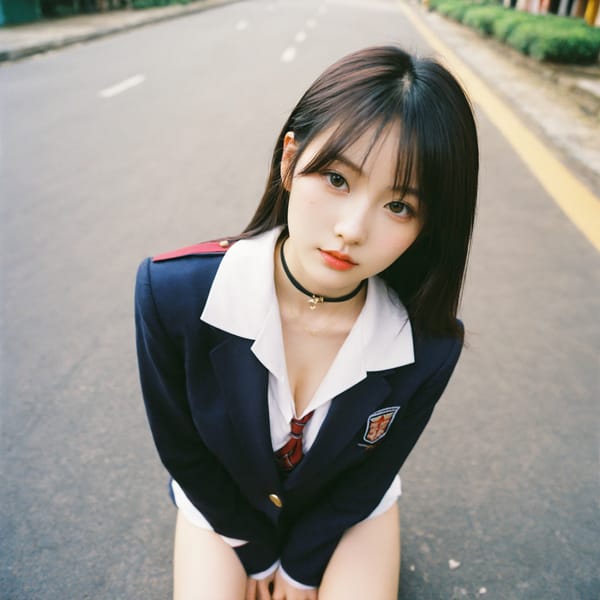 Tags: 21872187, SDXL
{"3": {"inputs": {"seed": 437118995229141, "steps": 64, "cfg": 5.97, "sampler_name": "dpmpp_2m", "scheduler": "karras", "denoise": 1.0, "model": ["27", 0], "positive": ["6", 0], "negative": ["7", 0], "latent_image": ["5", 0]}, "class_type": "KSampler"}, "4": {"inputs": {"ckpt_name": "helloworldxl.safetensors"}, "class_type": "CheckpointLoaderSimple"}, "5": {"inputs": {"width": 1024, "height": 1024, "batch_size": 1}, "class_type": "EmptyLatentImage"}, "6": {"inputs": {"text": "23 year old girl, (taiwanese:1.09), (detailed face:1.03), (eyelashes:0.99), (double eyelids:0.96), (seductive pose:0.95), (slim:1.14), (pale skin:1.02), (cute:0.96), (sexy lips:1.14), (beautiful eyes:1.12), (seductive facial expression:1.01), (idol:0.95), (blush:1.10), (in a seductive pose:0.95), (large perky breasts:1.00), (cleavage:0.99), (thigh gap:1.05), (school uniform:1.12), choker, busy street, (portra:1.07), (natural looking skin:1.02), (film:1.02), (candid cinema:1.03), (RAW:1.06), (skin fuzz:1.03), (textured skin:1.03), (detailed skin:1.05), (soft lighting:1.05)", "clip": ["27", 1]}, "class_type": "CLIPTextEncode"}, "7": {"inputs": {"text": "(bad hands:1.06), (low resolution:1.06), (twisted:1.05), (open mouth:1.11), (watermark:1.14), (worst quality:1.10), (distorted:1.11)", "clip": ["27", 1]}, "class_type": "CLIPTextEncode"}, "8": {"inputs": {"samples": ["3", 0], "vae": ["4", 2]}, "class_type": "VAEDecode"}, "25": {"inputs": {"lora_name": "nudify_xl.safetensors", "strength_model": 0.04, "strength_clip": 0.03, "model": ["4", 0], "clip": ["4", 1]}, "class_type": "LoraLoader"}, "26": {"inputs": {"lora_name": "shirtlift_SDXL_v2.safetensors", "strength_model": 0.06, "strength_clip": 0.13, "model": ["25", 0], "clip": ["25", 1]}, "class_type": "LoraLoader"}, "27": {"inputs": {"lora_name": "PerfectEyesXL.safetensors", "strength_model": 0.0, "strength_clip": 0.14, "model": ["26", 0], "clip": ["26", 1]}, "class_type": "LoraLoader"}, "30": {"inputs": {"model_name": "4x_NMKD-Superscale-SP_178000_G.pth"}, "class_type": "UpscaleModelLoader"}, "31": {"inputs": {"upscale_model": ["30", 0], "image": ["8", 0]}, "class_type": "ImageUpscaleWithModel"}, "32": {"inputs": {"upscale_method": "lanczos", "scale_by": 0.5, "image": ["31", 0]}, "class_type": "ImageScaleBy"}, "33": {"inputs": {"pixels": ["32", 0], "vae": ["4", 2]}, "class_type": "VAEEncode"}, "34": {"inputs": {"seed": 437118995229141, "steps": 64, "cfg": 5.97, "sampler_name": "dpmpp_2m", "scheduler": "karras", "denoise": 0.3, "model": ["27", 0], "positive": ["6", 0], "negative": ["7", 0], "latent_image": ["33", 0]}, "class_type": "KSampler"}, "36": {"inputs": {"samples": ["34", 0], "vae": ["4", 2]}, "class_type": "VAEDecode"}, "39": {"inputs": {"filename_prefix": "comfyapi-1717227598610", "images": ["36", 0]}, "class_type": "SaveImage"}}