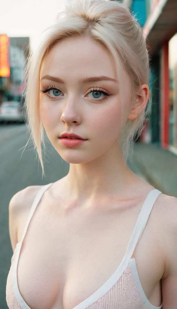 Tags: 21872187, SDXL
{"3": {"inputs": {"seed": 104487323520340, "steps": 32, "cfg": 7.93, "sampler_name": "dpmpp_2m", "scheduler": "karras", "denoise": 1.0, "model": ["27", 0], "positive": ["6", 0], "negative": ["7", 0], "latent_image": ["5", 0]}, "class_type": "KSampler"}, "4": {"inputs": {"ckpt_name": "juggernautxl.safetensors"}, "class_type": "CheckpointLoaderSimple"}, "5": {"inputs": {"width": 768, "height": 1344, "batch_size": 1}, "class_type": "EmptyLatentImage"}, "6": {"inputs": {"text": "21 year old girl, (irish:1.04), (cute:1.10), (temptress:1.05), (pale skin:1.07), (seductive facial expression:1.07), (idol:1.14), (blush:1.10), (eyelashes:1.02), (double eyelids:1.08), (seductive pose:1.01), (sexy lips:1.08), (slim:1.02), (detailed face:1.03), (beautiful eyes:1.08), (on all fours:0.95), (spreading ass cheeks:1.05), (from behind:0.97), (backboob:0.98), (white tanktop:0.95), busy street, (RAW:1.08), (natural looking skin:1.02), (textured skin:1.05), (portra:1.06), (skin fuzz:1.01), (film:1.02), (soft lighting:1.02), (detailed skin:1.09), (candid cinema:1.06)", "clip": ["27", 1]}, "class_type": "CLIPTextEncode"}, "7": {"inputs": {"text": "(low resolution:1.09), (bad hands:1.14), (watermark:1.13), (distorted:1.11), (twisted:1.08), (worst quality:1.11), (open mouth:1.08)", "clip": ["27", 1]}, "class_type": "CLIPTextEncode"}, "8": {"inputs": {"samples": ["3", 0], "vae": ["4", 2]}, "class_type": "VAEDecode"}, "25": {"inputs": {"lora_name": "nudify_xl.safetensors", "strength_model": 0.04, "strength_clip": 0.11, "model": ["4", 0], "clip": ["4", 1]}, "class_type": "LoraLoader"}, "26": {"inputs": {"lora_name": "shirtlift_SDXL_v2.safetensors", "strength_model": 0.13, "strength_clip": 0.06, "model": ["25", 0], "clip": ["25", 1]}, "class_type": "LoraLoader"}, "27": {"inputs": {"lora_name": "PerfectEyesXL.safetensors", "strength_model": 0.06, "strength_clip": 0.18, "model": ["26", 0], "clip": ["26", 1]}, "class_type": "LoraLoader"}, "30": {"inputs": {"model_name": "4x_NMKD-Superscale-SP_178000_G.pth"}, "class_type": "UpscaleModelLoader"}, "31": {"inputs": {"upscale_model": ["30", 0], "image": ["8", 0]}, "class_type": "ImageUpscaleWithModel"}, "32": {"inputs": {"upscale_method": "lanczos", "scale_by": 0.5, "image": ["31", 0]}, "class_type": "ImageScaleBy"}, "33": {"inputs": {"pixels": ["32", 0], "vae": ["4", 2]}, "class_type": "VAEEncode"}, "34": {"inputs": {"seed": 104487323520340, "steps": 32, "cfg": 7.93, "sampler_name": "dpmpp_2m", "scheduler": "karras", "denoise": 0.3, "model": ["27", 0], "positive": ["6", 0], "negative": ["7", 0], "latent_image": ["33", 0]}, "class_type": "KSampler"}, "36": {"inputs": {"samples": ["34", 0], "vae": ["4", 2]}, "class_type": "VAEDecode"}, "39": {"inputs": {"filename_prefix": "comfyapi-1713672399518", "images": ["36", 0]}, "class_type": "SaveImage"}}