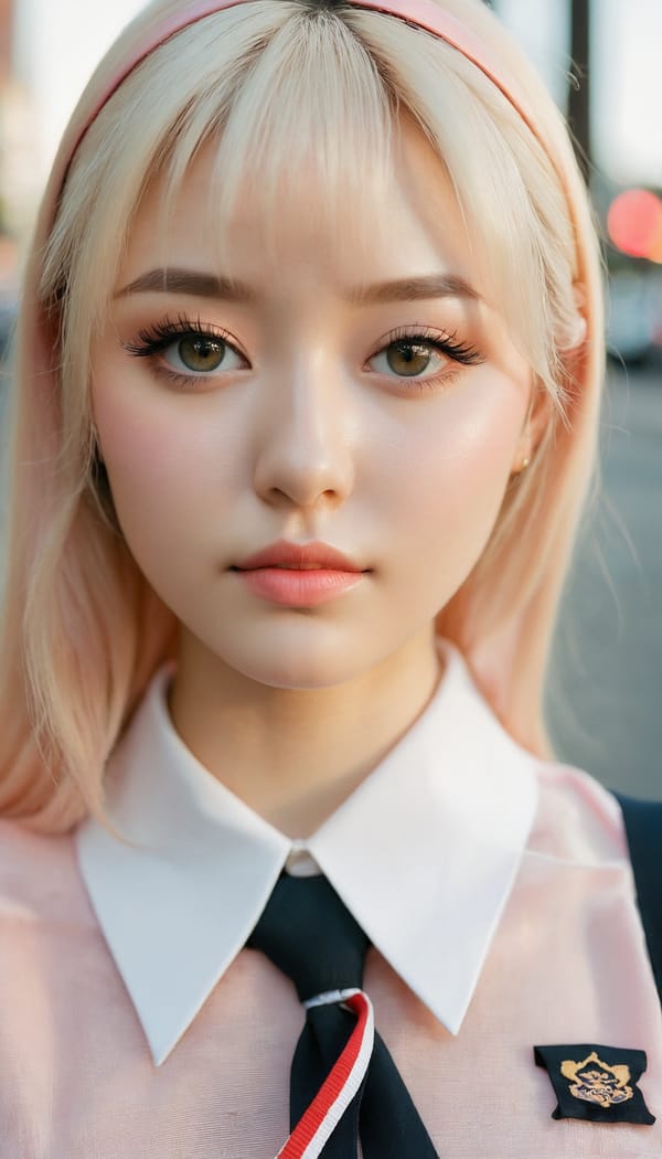 Tags: 21872187, SDXL
{"3": {"inputs": {"seed": 862276393210534, "steps": 32, "cfg": 7.66, "sampler_name": "dpmpp_2m", "scheduler": "karras", "denoise": 1.0, "model": ["27", 0], "positive": ["6", 0], "negative": ["7", 0], "latent_image": ["5", 0]}, "class_type": "KSampler"}, "4": {"inputs": {"ckpt_name": "juggernautxl.safetensors"}, "class_type": "CheckpointLoaderSimple"}, "5": {"inputs": {"width": 768, "height": 1344, "batch_size": 1}, "class_type": "EmptyLatentImage"}, "6": {"inputs": {"text": "25 year old girl, (detailed face:1.00), (eyelashes:1.01), (blush:1.03), (cute:1.10), (seductive pose:1.04), (idol:1.10), (slim:1.13), (pale skin:1.07), (seductive facial expression:1.05), (beautiful eyes:1.07), (temptress:1.09), (double eyelids:1.05), (sexy lips:0.95), (in a seductive pose:1.04), (large perky breasts:1.13), (cleavage:1.09), (thigh gap:1.00), (school uniform:1.10), choker, busy street, (natural looking skin:1.01), (candid cinema:1.02), (detailed skin:1.00), (RAW:1.04), (soft lighting:1.04), (portra:1.08), (film:1.01), (textured skin:1.06), (skin fuzz:1.08)", "clip": ["27", 1]}, "class_type": "CLIPTextEncode"}, "7": {"inputs": {"text": "(open mouth:1.08), (distorted:1.12), (watermark:1.06), (worst quality:1.08), (bad hands:1.14), (twisted:1.12), (low resolution:1.11)", "clip": ["27", 1]}, "class_type": "CLIPTextEncode"}, "8": {"inputs": {"samples": ["3", 0], "vae": ["4", 2]}, "class_type": "VAEDecode"}, "25": {"inputs": {"lora_name": "nudify_xl.safetensors", "strength_model": 0.16, "strength_clip": 0.35, "model": ["4", 0], "clip": ["4", 1]}, "class_type": "LoraLoader"}, "26": {"inputs": {"lora_name": "shirtlift_SDXL_v2.safetensors", "strength_model": 0.05, "strength_clip": 0.01, "model": ["25", 0], "clip": ["25", 1]}, "class_type": "LoraLoader"}, "27": {"inputs": {"lora_name": "PerfectEyesXL.safetensors", "strength_model": 0.04, "strength_clip": 0.1, "model": ["26", 0], "clip": ["26", 1]}, "class_type": "LoraLoader"}, "30": {"inputs": {"model_name": "4x_NMKD-Superscale-SP_178000_G.pth"}, "class_type": "UpscaleModelLoader"}, "31": {"inputs": {"upscale_model": ["30", 0], "image": ["8", 0]}, "class_type": "ImageUpscaleWithModel"}, "32": {"inputs": {"upscale_method": "lanczos", "scale_by": 0.5, "image": ["31", 0]}, "class_type": "ImageScaleBy"}, "33": {"inputs": {"pixels": ["32", 0], "vae": ["4", 2]}, "class_type": "VAEEncode"}, "34": {"inputs": {"seed": 862276393210534, "steps": 32, "cfg": 7.66, "sampler_name": "dpmpp_2m", "scheduler": "karras", "denoise": 0.3, "model": ["27", 0], "positive": ["6", 0], "negative": ["7", 0], "latent_image": ["33", 0]}, "class_type": "KSampler"}, "36": {"inputs": {"samples": ["34", 0], "vae": ["4", 2]}, "class_type": "VAEDecode"}, "39": {"inputs": {"filename_prefix": "comfyapi-1726622692694", "images": ["36", 0]}, "class_type": "SaveImage"}}