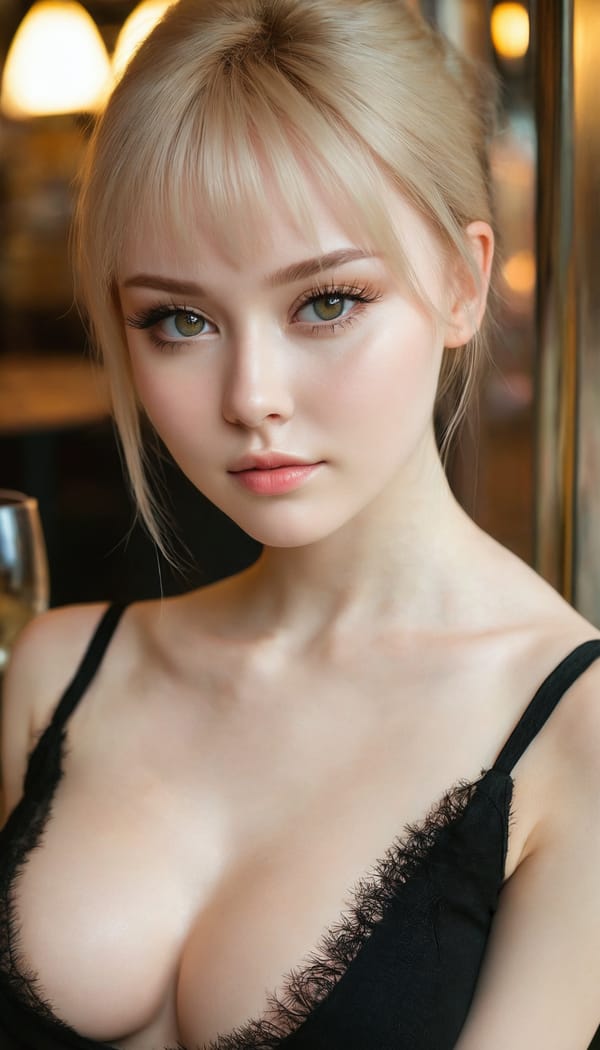 Tags: 21872187, SDXL
{"3": {"inputs": {"seed": 464358127913785, "steps": 32, "cfg": 5.65, "sampler_name": "dpmpp_2m", "scheduler": "karras", "denoise": 1.0, "model": ["27", 0], "positive": ["6", 0], "negative": ["7", 0], "latent_image": ["5", 0]}, "class_type": "KSampler"}, "4": {"inputs": {"ckpt_name": "juggernautxl.safetensors"}, "class_type": "CheckpointLoaderSimple"}, "5": {"inputs": {"width": 768, "height": 1344, "batch_size": 1}, "class_type": "EmptyLatentImage"}, "6": {"inputs": {"text": "22 year old girl, (ukrainian:1.09), (detailed face:1.13), (seductive pose:0.96), (beautiful eyes:1.00), (double eyelids:1.09), (pale skin:1.11), (cute:1.03), (idol:1.10), (seductive facial expression:1.08), (temptress:1.13), (slim:1.04), (blush:1.05), (eyelashes:1.11), (in a seductive pose:1.09), (large perky breasts:1.11), (cleavage:0.96), (thigh gap:1.00), (wearing a little black dress:0.96) at a fine dining restaurant, (textured skin:1.03), (detailed skin:1.08), (RAW:1.00), (natural looking skin:1.07), (skin fuzz:1.08), (soft lighting:1.09), (portra:1.04), (film:1.06), (candid cinema:1.08)", "clip": ["27", 1]}, "class_type": "CLIPTextEncode"}, "7": {"inputs": {"text": "(worst quality:1.14), (twisted:1.10), (watermark:1.10), (low resolution:1.14), (bad hands:1.09), (distorted:1.09), (open mouth:1.09)", "clip": ["27", 1]}, "class_type": "CLIPTextEncode"}, "8": {"inputs": {"samples": ["3", 0], "vae": ["4", 2]}, "class_type": "VAEDecode"}, "25": {"inputs": {"lora_name": "nudify_xl.safetensors", "strength_model": 0.35, "strength_clip": 0.09, "model": ["4", 0], "clip": ["4", 1]}, "class_type": "LoraLoader"}, "26": {"inputs": {"lora_name": "shirtlift_SDXL_v2.safetensors", "strength_model": 0.0, "strength_clip": 0.06, "model": ["25", 0], "clip": ["25", 1]}, "class_type": "LoraLoader"}, "27": {"inputs": {"lora_name": "PerfectEyesXL.safetensors", "strength_model": 0.18, "strength_clip": 0.02, "model": ["26", 0], "clip": ["26", 1]}, "class_type": "LoraLoader"}, "30": {"inputs": {"model_name": "4x_NMKD-Superscale-SP_178000_G.pth"}, "class_type": "UpscaleModelLoader"}, "31": {"inputs": {"upscale_model": ["30", 0], "image": ["8", 0]}, "class_type": "ImageUpscaleWithModel"}, "32": {"inputs": {"upscale_method": "lanczos", "scale_by": 0.5, "image": ["31", 0]}, "class_type": "ImageScaleBy"}, "33": {"inputs": {"pixels": ["32", 0], "vae": ["4", 2]}, "class_type": "VAEEncode"}, "34": {"inputs": {"seed": 464358127913785, "steps": 32, "cfg": 5.65, "sampler_name": "dpmpp_2m", "scheduler": "karras", "denoise": 0.3, "model": ["27", 0], "positive": ["6", 0], "negative": ["7", 0], "latent_image": ["33", 0]}, "class_type": "KSampler"}, "36": {"inputs": {"samples": ["34", 0], "vae": ["4", 2]}, "class_type": "VAEDecode"}, "39": {"inputs": {"filename_prefix": "comfyapi-1713337485311", "images": ["36", 0]}, "class_type": "SaveImage"}}