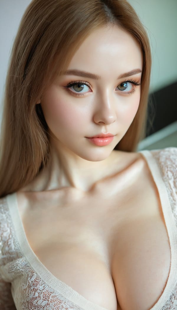 Tags: 21872187, SDXL
{"3": {"inputs": {"seed": 530998517130439, "steps": 64, "cfg": 6.82, "sampler_name": "dpmpp_2m", "scheduler": "karras", "denoise": 1.0, "model": ["27", 0], "positive": ["6", 0], "negative": ["7", 0], "latent_image": ["5", 0]}, "class_type": "KSampler"}, "4": {"inputs": {"ckpt_name": "juggernautxl.safetensors"}, "class_type": "CheckpointLoaderSimple"}, "5": {"inputs": {"width": 768, "height": 1344, "batch_size": 1}, "class_type": "EmptyLatentImage"}, "6": {"inputs": {"text": "28 year old girl, (russian:0.99), (beautiful eyes:1.05), (cute:1.12), (double eyelids:1.05), (sexy lips:1.09), (seductive pose:1.12), (eyelashes:1.00), (detailed face:1.09), (idol:1.03), (pale skin:1.04), (slim:0.96), (temptress:1.07), (blush:1.04), (seductive facial expression:1.11), (in a seductive pose:0.95), (large perky breasts:1.10), (cleavage:0.99), (thigh gap:0.96), (an office lady:1.06), (textured skin:1.05), (detailed skin:1.02), (RAW:1.02), (candid cinema:1.02), (natural looking skin:1.00), (portra:1.02), (film:1.07), (soft lighting:1.08), (skin fuzz:1.03)", "clip": ["27", 1]}, "class_type": "CLIPTextEncode"}, "7": {"inputs": {"text": "(open mouth:1.07), (bad hands:1.07), (twisted:1.06), (watermark:1.11), (low resolution:1.10), (worst quality:1.13), (distorted:1.12)", "clip": ["27", 1]}, "class_type": "CLIPTextEncode"}, "8": {"inputs": {"samples": ["3", 0], "vae": ["4", 2]}, "class_type": "VAEDecode"}, "25": {"inputs": {"lora_name": "nudify_xl.safetensors", "strength_model": 0.04, "strength_clip": 0.34, "model": ["4", 0], "clip": ["4", 1]}, "class_type": "LoraLoader"}, "26": {"inputs": {"lora_name": "shirtlift_SDXL_v2.safetensors", "strength_model": 0.13, "strength_clip": 0.11, "model": ["25", 0], "clip": ["25", 1]}, "class_type": "LoraLoader"}, "27": {"inputs": {"lora_name": "PerfectEyesXL.safetensors", "strength_model": 0.01, "strength_clip": 0.08, "model": ["26", 0], "clip": ["26", 1]}, "class_type": "LoraLoader"}, "30": {"inputs": {"model_name": "4x_NMKD-Superscale-SP_178000_G.pth"}, "class_type": "UpscaleModelLoader"}, "31": {"inputs": {"upscale_model": ["30", 0], "image": ["8", 0]}, "class_type": "ImageUpscaleWithModel"}, "32": {"inputs": {"upscale_method": "lanczos", "scale_by": 0.5, "image": ["31", 0]}, "class_type": "ImageScaleBy"}, "33": {"inputs": {"pixels": ["32", 0], "vae": ["4", 2]}, "class_type": "VAEEncode"}, "34": {"inputs": {"seed": 530998517130439, "steps": 64, "cfg": 6.82, "sampler_name": "dpmpp_2m", "scheduler": "karras", "denoise": 0.3, "model": ["27", 0], "positive": ["6", 0], "negative": ["7", 0], "latent_image": ["33", 0]}, "class_type": "KSampler"}, "36": {"inputs": {"samples": ["34", 0], "vae": ["4", 2]}, "class_type": "VAEDecode"}, "39": {"inputs": {"filename_prefix": "comfyapi-1718821333243", "images": ["36", 0]}, "class_type": "SaveImage"}}