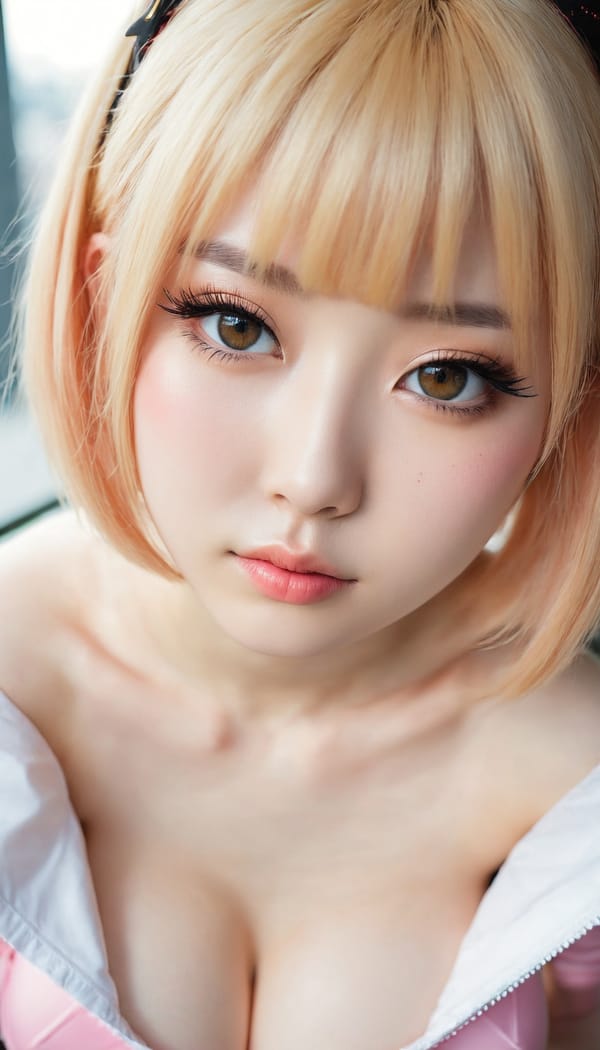 Tags: 21872187, SDXL
{"3": {"inputs": {"seed": 745081723710395, "steps": 64, "cfg": 5.66, "sampler_name": "dpmpp_2m", "scheduler": "karras", "denoise": 1.0, "model": ["27", 0], "positive": ["6", 0], "negative": ["7", 0], "latent_image": ["5", 0]}, "class_type": "KSampler"}, "4": {"inputs": {"ckpt_name": "juggernautxl.safetensors"}, "class_type": "CheckpointLoaderSimple"}, "5": {"inputs": {"width": 768, "height": 1344, "batch_size": 1}, "class_type": "EmptyLatentImage"}, "6": {"inputs": {"text": "19 year old girl, (japanese:1.13), (irish:0.96), (ukrainian:0.98), (russian:1.11), (blush:0.98), (cute:1.03), (double eyelids:0.95), (seductive facial expression:1.08), (pale skin:0.99), (eyelashes:1.02), (temptress:0.96), (sexy lips:1.09), (seductive pose:0.97), (slim:1.07), (idol:1.02), (beautiful eyes:0.97), (in a seductive pose:1.12), (large perky breasts:1.09), (cleavage:0.99), (thigh gap:1.08), (in a cosplay:1.02) at comiket posing for camera, (natural looking skin:1.02), (RAW:1.07), (portra:1.04), (skin fuzz:1.05), (film:1.06), (detailed skin:1.05), (soft lighting:1.07), (candid cinema:1.00), (textured skin:1.01)", "clip": ["27", 1]}, "class_type": "CLIPTextEncode"}, "7": {"inputs": {"text": "(low resolution:1.14), (watermark:1.05), (bad hands:1.09), (worst quality:1.08), (twisted:1.12), (open mouth:1.08), (distorted:1.12)", "clip": ["27", 1]}, "class_type": "CLIPTextEncode"}, "8": {"inputs": {"samples": ["3", 0], "vae": ["4", 2]}, "class_type": "VAEDecode"}, "25": {"inputs": {"lora_name": "nudify_xl.safetensors", "strength_model": 0.13, "strength_clip": 0.25, "model": ["4", 0], "clip": ["4", 1]}, "class_type": "LoraLoader"}, "26": {"inputs": {"lora_name": "shirtlift_SDXL_v2.safetensors", "strength_model": 0.04, "strength_clip": 0.11, "model": ["25", 0], "clip": ["25", 1]}, "class_type": "LoraLoader"}, "27": {"inputs": {"lora_name": "PerfectEyesXL.safetensors", "strength_model": 0.13, "strength_clip": 0.19, "model": ["26", 0], "clip": ["26", 1]}, "class_type": "LoraLoader"}, "30": {"inputs": {"model_name": "4x_NMKD-Superscale-SP_178000_G.pth"}, "class_type": "UpscaleModelLoader"}, "31": {"inputs": {"upscale_model": ["30", 0], "image": ["8", 0]}, "class_type": "ImageUpscaleWithModel"}, "32": {"inputs": {"upscale_method": "lanczos", "scale_by": 0.5, "image": ["31", 0]}, "class_type": "ImageScaleBy"}, "33": {"inputs": {"pixels": ["32", 0], "vae": ["4", 2]}, "class_type": "VAEEncode"}, "34": {"inputs": {"seed": 745081723710395, "steps": 64, "cfg": 5.66, "sampler_name": "dpmpp_2m", "scheduler": "karras", "denoise": 0.3, "model": ["27", 0], "positive": ["6", 0], "negative": ["7", 0], "latent_image": ["33", 0]}, "class_type": "KSampler"}, "36": {"inputs": {"samples": ["34", 0], "vae": ["4", 2]}, "class_type": "VAEDecode"}, "39": {"inputs": {"filename_prefix": "comfyapi-1726405238024", "images": ["36", 0]}, "class_type": "SaveImage"}}