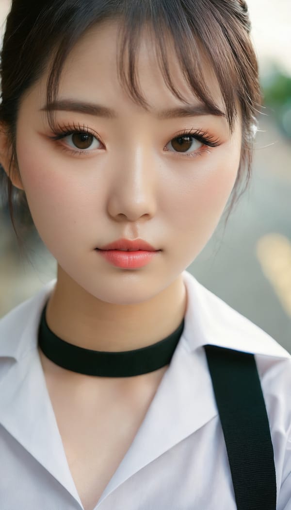 Tags: 21872187, SDXL
{"3": {"inputs": {"seed": 710639463373610, "steps": 32, "cfg": 5.46, "sampler_name": "dpmpp_2m", "scheduler": "karras", "denoise": 1.0, "model": ["27", 0], "positive": ["6", 0], "negative": ["7", 0], "latent_image": ["5", 0]}, "class_type": "KSampler"}, "4": {"inputs": {"ckpt_name": "juggernautxl.safetensors"}, "class_type": "CheckpointLoaderSimple"}, "5": {"inputs": {"width": 768, "height": 1344, "batch_size": 1}, "class_type": "EmptyLatentImage"}, "6": {"inputs": {"text": "25 year old girl, (korean:0.95), (irish:1.06), (sexy lips:0.95), (temptress:1.01), (pale skin:0.97), (double eyelids:1.09), (detailed face:0.96), (eyelashes:1.05), (seductive facial expression:1.00), (seductive pose:0.96), (cute:1.00), (blush:1.00), (slim:1.08), (beautiful eyes:1.02), (idol:0.95), (in a seductive pose:1.12), (large perky breasts:1.02), (cleavage:1.14), (thigh gap:1.10), (school uniform:1.10), choker, busy street, (film:1.03), (natural looking skin:1.08), (textured skin:1.05), (RAW:1.08), (portra:1.06), (candid cinema:1.00), (skin fuzz:1.04), (detailed skin:1.04), (soft lighting:1.09)", "clip": ["27", 1]}, "class_type": "CLIPTextEncode"}, "7": {"inputs": {"text": "(open mouth:1.07), (bad hands:1.09), (distorted:1.11), (worst quality:1.05), (watermark:1.07), (low resolution:1.14), (twisted:1.09)", "clip": ["27", 1]}, "class_type": "CLIPTextEncode"}, "8": {"inputs": {"samples": ["3", 0], "vae": ["4", 2]}, "class_type": "VAEDecode"}, "25": {"inputs": {"lora_name": "nudify_xl.safetensors", "strength_model": 0.35, "strength_clip": 0.23, "model": ["4", 0], "clip": ["4", 1]}, "class_type": "LoraLoader"}, "26": {"inputs": {"lora_name": "shirtlift_SDXL_v2.safetensors", "strength_model": 0.04, "strength_clip": 0.14, "model": ["25", 0], "clip": ["25", 1]}, "class_type": "LoraLoader"}, "27": {"inputs": {"lora_name": "PerfectEyesXL.safetensors", "strength_model": 0.07, "strength_clip": 0.18, "model": ["26", 0], "clip": ["26", 1]}, "class_type": "LoraLoader"}, "30": {"inputs": {"model_name": "4x_NMKD-Superscale-SP_178000_G.pth"}, "class_type": "UpscaleModelLoader"}, "31": {"inputs": {"upscale_model": ["30", 0], "image": ["8", 0]}, "class_type": "ImageUpscaleWithModel"}, "32": {"inputs": {"upscale_method": "lanczos", "scale_by": 0.5, "image": ["31", 0]}, "class_type": "ImageScaleBy"}, "33": {"inputs": {"pixels": ["32", 0], "vae": ["4", 2]}, "class_type": "VAEEncode"}, "34": {"inputs": {"seed": 710639463373610, "steps": 32, "cfg": 5.46, "sampler_name": "dpmpp_2m", "scheduler": "karras", "denoise": 0.3, "model": ["27", 0], "positive": ["6", 0], "negative": ["7", 0], "latent_image": ["33", 0]}, "class_type": "KSampler"}, "36": {"inputs": {"samples": ["34", 0], "vae": ["4", 2]}, "class_type": "VAEDecode"}, "39": {"inputs": {"filename_prefix": "comfyapi-1714771094326", "images": ["36", 0]}, "class_type": "SaveImage"}}