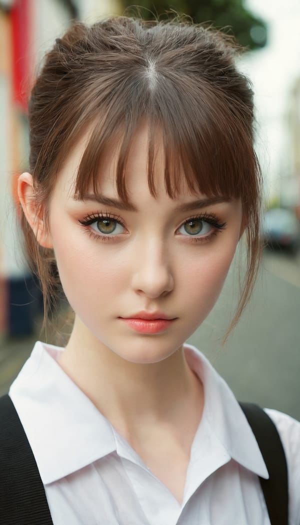 Tags: 21872187, SDXL
{"3": {"inputs": {"seed": 885414774531502, "steps": 32, "cfg": 5.5, "sampler_name": "dpmpp_2m", "scheduler": "karras", "denoise": 1.0, "model": ["27", 0], "positive": ["6", 0], "negative": ["7", 0], "latent_image": ["5", 0]}, "class_type": "KSampler"}, "4": {"inputs": {"ckpt_name": "juggernautxl.safetensors"}, "class_type": "CheckpointLoaderSimple"}, "5": {"inputs": {"width": 768, "height": 1344, "batch_size": 1}, "class_type": "EmptyLatentImage"}, "6": {"inputs": {"text": "23 year old girl, (irish:1.10), (temptress:1.00), (blush:1.13), (beautiful eyes:0.98), (seductive pose:1.01), (eyelashes:1.09), (sexy lips:1.06), (detailed face:1.13), (pale skin:1.06), (double eyelids:0.96), (seductive facial expression:0.99), (cute:1.11), (idol:1.01), (slim:0.98), (in a seductive pose:1.11), (large perky breasts:0.95), (cleavage:1.03), (thigh gap:1.13), (school uniform:1.04), choker, busy street, (film:1.06), (textured skin:1.08), (soft lighting:1.00), (portra:1.03), (detailed skin:1.00), (RAW:1.01), (natural looking skin:1.07), (candid cinema:1.04), (skin fuzz:1.01)", "clip": ["27", 1]}, "class_type": "CLIPTextEncode"}, "7": {"inputs": {"text": "(watermark:1.12), (open mouth:1.09), (distorted:1.05), (low resolution:1.13), (bad hands:1.07), (worst quality:1.13), (twisted:1.11)", "clip": ["27", 1]}, "class_type": "CLIPTextEncode"}, "8": {"inputs": {"samples": ["3", 0], "vae": ["4", 2]}, "class_type": "VAEDecode"}, "25": {"inputs": {"lora_name": "nudify_xl.safetensors", "strength_model": 0.36, "strength_clip": 0.06, "model": ["4", 0], "clip": ["4", 1]}, "class_type": "LoraLoader"}, "26": {"inputs": {"lora_name": "shirtlift_SDXL_v2.safetensors", "strength_model": 0.1, "strength_clip": 0.12, "model": ["25", 0], "clip": ["25", 1]}, "class_type": "LoraLoader"}, "27": {"inputs": {"lora_name": "PerfectEyesXL.safetensors", "strength_model": 0.07, "strength_clip": 0.04, "model": ["26", 0], "clip": ["26", 1]}, "class_type": "LoraLoader"}, "30": {"inputs": {"model_name": "4x_NMKD-Superscale-SP_178000_G.pth"}, "class_type": "UpscaleModelLoader"}, "31": {"inputs": {"upscale_model": ["30", 0], "image": ["8", 0]}, "class_type": "ImageUpscaleWithModel"}, "32": {"inputs": {"upscale_method": "lanczos", "scale_by": 0.5, "image": ["31", 0]}, "class_type": "ImageScaleBy"}, "33": {"inputs": {"pixels": ["32", 0], "vae": ["4", 2]}, "class_type": "VAEEncode"}, "34": {"inputs": {"seed": 885414774531502, "steps": 32, "cfg": 5.5, "sampler_name": "dpmpp_2m", "scheduler": "karras", "denoise": 0.3, "model": ["27", 0], "positive": ["6", 0], "negative": ["7", 0], "latent_image": ["33", 0]}, "class_type": "KSampler"}, "36": {"inputs": {"samples": ["34", 0], "vae": ["4", 2]}, "class_type": "VAEDecode"}, "39": {"inputs": {"filename_prefix": "comfyapi-1727033186862", "images": ["36", 0]}, "class_type": "SaveImage"}}