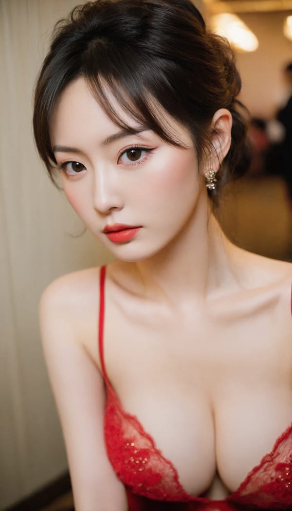 Tags: 21872187, SDXL
{"3": {"inputs": {"seed": 911519111815245, "steps": 32, "cfg": 5.19, "sampler_name": "dpmpp_2m", "scheduler": "karras", "denoise": 1.0, "model": ["27", 0], "positive": ["6", 0], "negative": ["7", 0], "latent_image": ["5", 0]}, "class_type": "KSampler"}, "4": {"inputs": {"ckpt_name": "leosamsHelloworldSDXL_helloworldSDXL32DPO.safetensors"}, "class_type": "CheckpointLoaderSimple"}, "5": {"inputs": {"width": 768, "height": 1344, "batch_size": 1}, "class_type": "EmptyLatentImage"}, "6": {"inputs": {"text": "28 year old girl, (japanese:1.13), (russian:1.11), (temptress:1.11), (detailed face:1.10), (slim:0.96), (seductive facial expression:1.01), (blush:0.97), (sexy lips:1.05), (idol:1.12), (pale skin:0.97), (cute:1.06), (seductive pose:1.06), (double eyelids:1.03), (eyelashes:1.00), (in a seductive pose:1.12), (large perky breasts:1.00), (cleavage:1.07), (thigh gap:0.96), (wearing a low-cut red dress:0.96) at a ballroom, (candid cinema:1.06), (detailed skin:1.07), (soft lighting:1.08), (skin fuzz:1.04), (RAW:1.07), (portra:1.05), (film:1.01), (natural looking skin:1.09)", "clip": ["27", 1]}, "class_type": "CLIPTextEncode"}, "7": {"inputs": {"text": "(open mouth:1.14), (worst quality:1.11), (watermark:1.14), (distorted:1.05), (low resolution:1.06), (twisted:1.12), (bad hands:1.11)", "clip": ["27", 1]}, "class_type": "CLIPTextEncode"}, "8": {"inputs": {"samples": ["3", 0], "vae": ["4", 2]}, "class_type": "VAEDecode"}, "25": {"inputs": {"lora_name": "nudify_xl.safetensors", "strength_model": 0.17, "strength_clip": 0.04, "model": ["4", 0], "clip": ["4", 1]}, "class_type": "LoraLoader"}, "26": {"inputs": {"lora_name": "shirtlift_SDXL_v2.safetensors", "strength_model": 0.01, "strength_clip": 0.0, "model": ["25", 0], "clip": ["25", 1]}, "class_type": "LoraLoader"}, "27": {"inputs": {"lora_name": "PerfectEyesXL.safetensors", "strength_model": 0.08, "strength_clip": 0.14, "model": ["26", 0], "clip": ["26", 1]}, "class_type": "LoraLoader"}, "30": {"inputs": {"model_name": "4x_NMKD-Superscale-SP_178000_G.pth"}, "class_type": "UpscaleModelLoader"}, "31": {"inputs": {"upscale_model": ["30", 0], "image": ["8", 0]}, "class_type": "ImageUpscaleWithModel"}, "32": {"inputs": {"upscale_method": "lanczos", "scale_by": 0.5, "image": ["31", 0]}, "class_type": "ImageScaleBy"}, "33": {"inputs": {"pixels": ["32", 0], "vae": ["4", 2]}, "class_type": "VAEEncode"}, "34": {"inputs": {"seed": 911519111815245, "steps": 32, "cfg": 5.19, "sampler_name": "dpmpp_2m", "scheduler": "karras", "denoise": 0.3, "model": ["27", 0], "positive": ["6", 0], "negative": ["7", 0], "latent_image": ["33", 0]}, "class_type": "KSampler"}, "36": {"inputs": {"samples": ["34", 0], "vae": ["4", 2]}, "class_type": "VAEDecode"}, "39": {"inputs": {"filename_prefix": "comfyapi-1707353413839", "images": ["36", 0]}, "class_type": "SaveImage"}}