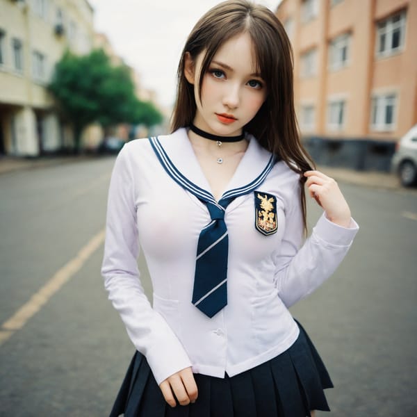 Tags: 21872187, SDXL
{"3": {"inputs": {"seed": 144932954622280, "steps": 64, "cfg": 5.82, "sampler_name": "dpmpp_2m", "scheduler": "karras", "denoise": 1.0, "model": ["27", 0], "positive": ["6", 0], "negative": ["7", 0], "latent_image": ["5", 0]}, "class_type": "KSampler"}, "4": {"inputs": {"ckpt_name": "helloworldxl.safetensors"}, "class_type": "CheckpointLoaderSimple"}, "5": {"inputs": {"width": 1024, "height": 1024, "batch_size": 1}, "class_type": "EmptyLatentImage"}, "6": {"inputs": {"text": "23 year old girl, (russian:1.09), (beautiful eyes:0.99), (cute:1.07), (double eyelids:0.99), (idol:0.96), (blush:0.99), (detailed face:0.97), (seductive facial expression:1.07), (temptress:1.05), (seductive pose:0.97), (pale skin:1.11), (sexy lips:1.09), (slim:0.95), (in a seductive pose:1.06), (large perky breasts:0.95), (cleavage:1.09), (thigh gap:1.00), (school uniform:1.05), choker, busy street, (skin fuzz:1.00), (soft lighting:1.02), (detailed skin:1.04), (candid cinema:1.09), (RAW:1.09), (portra:1.07), (film:1.03), (textured skin:1.04), (natural looking skin:1.00)", "clip": ["27", 1]}, "class_type": "CLIPTextEncode"}, "7": {"inputs": {"text": "(bad hands:1.12), (worst quality:1.08), (watermark:1.14), (twisted:1.08), (open mouth:1.11), (low resolution:1.08), (distorted:1.12)", "clip": ["27", 1]}, "class_type": "CLIPTextEncode"}, "8": {"inputs": {"samples": ["3", 0], "vae": ["4", 2]}, "class_type": "VAEDecode"}, "25": {"inputs": {"lora_name": "nudify_xl.safetensors", "strength_model": 0.16, "strength_clip": 0.08, "model": ["4", 0], "clip": ["4", 1]}, "class_type": "LoraLoader"}, "26": {"inputs": {"lora_name": "shirtlift_SDXL_v2.safetensors", "strength_model": 0.04, "strength_clip": 0.13, "model": ["25", 0], "clip": ["25", 1]}, "class_type": "LoraLoader"}, "27": {"inputs": {"lora_name": "PerfectEyesXL.safetensors", "strength_model": 0.1, "strength_clip": 0.15, "model": ["26", 0], "clip": ["26", 1]}, "class_type": "LoraLoader"}, "30": {"inputs": {"model_name": "4x_NMKD-Superscale-SP_178000_G.pth"}, "class_type": "UpscaleModelLoader"}, "31": {"inputs": {"upscale_model": ["30", 0], "image": ["8", 0]}, "class_type": "ImageUpscaleWithModel"}, "32": {"inputs": {"upscale_method": "lanczos", "scale_by": 0.5, "image": ["31", 0]}, "class_type": "ImageScaleBy"}, "33": {"inputs": {"pixels": ["32", 0], "vae": ["4", 2]}, "class_type": "VAEEncode"}, "34": {"inputs": {"seed": 144932954622280, "steps": 64, "cfg": 5.82, "sampler_name": "dpmpp_2m", "scheduler": "karras", "denoise": 0.3, "model": ["27", 0], "positive": ["6", 0], "negative": ["7", 0], "latent_image": ["33", 0]}, "class_type": "KSampler"}, "36": {"inputs": {"samples": ["34", 0], "vae": ["4", 2]}, "class_type": "VAEDecode"}, "39": {"inputs": {"filename_prefix": "comfyapi-1731569703153", "images": ["36", 0]}, "class_type": "SaveImage"}}