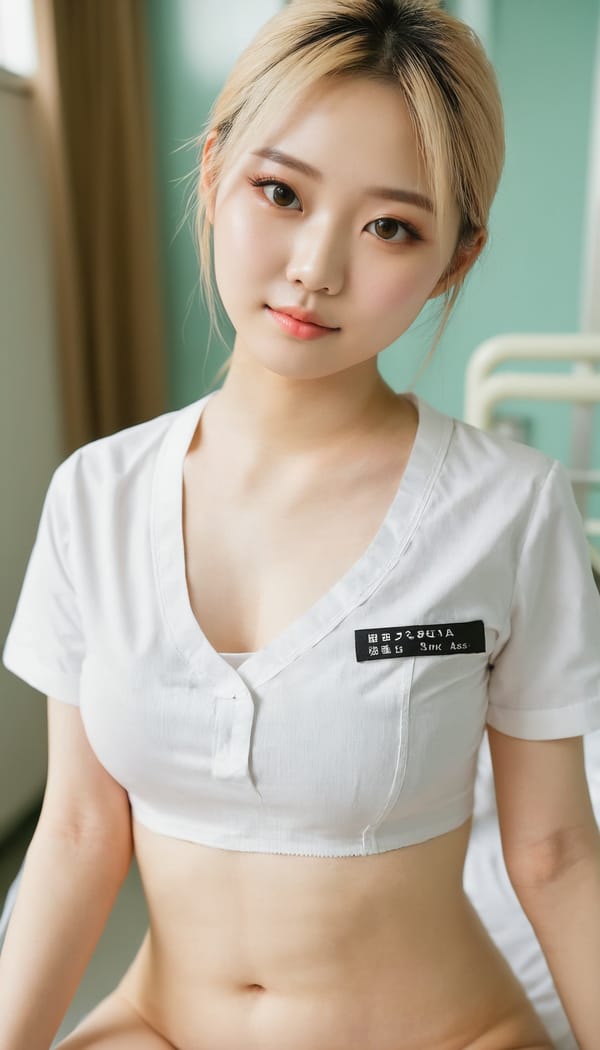 Tags: 21872187, SDXL
{"3": {"inputs": {"seed": 206541435077679, "steps": 32, "cfg": 5.41, "sampler_name": "dpmpp_2m", "scheduler": "karras", "denoise": 1.0, "model": ["27", 0], "positive": ["6", 0], "negative": ["7", 0], "latent_image": ["5", 0]}, "class_type": "KSampler"}, "4": {"inputs": {"ckpt_name": "juggernautxl.safetensors"}, "class_type": "CheckpointLoaderSimple"}, "5": {"inputs": {"width": 768, "height": 1344, "batch_size": 1}, "class_type": "EmptyLatentImage"}, "6": {"inputs": {"text": "21 year old girl, (taiwanese:1.00), (slim:1.08), (sexy lips:1.03), (blush:1.04), (seductive facial expression:1.10), (eyelashes:1.05), (temptress:0.97), (cute:1.00), (beautiful eyes:1.09), (pale skin:1.13), (idol:1.09), (seductive pose:1.03), (double eyelids:1.01), (detailed face:1.11), (perky ass:1.02), (exposed ass:1.13), (looking back:0.98), (sexy ass:0.97), (thigh gap:1.03), (nurse in uniform:1.01) working in a hospital ward, (detailed skin:1.02), (film:1.08), (natural looking skin:1.08), (textured skin:1.08), (skin fuzz:1.08), (candid cinema:1.00), (soft lighting:1.07), (portra:1.07), (RAW:1.05)", "clip": ["27", 1]}, "class_type": "CLIPTextEncode"}, "7": {"inputs": {"text": "(twisted:1.13), (worst quality:1.06), (watermark:1.09), (low resolution:1.14), (distorted:1.14), (open mouth:1.10), (bad hands:1.10)", "clip": ["27", 1]}, "class_type": "CLIPTextEncode"}, "8": {"inputs": {"samples": ["3", 0], "vae": ["4", 2]}, "class_type": "VAEDecode"}, "25": {"inputs": {"lora_name": "nudify_xl.safetensors", "strength_model": 0.25, "strength_clip": 0.25, "model": ["4", 0], "clip": ["4", 1]}, "class_type": "LoraLoader"}, "26": {"inputs": {"lora_name": "shirtlift_SDXL_v2.safetensors", "strength_model": 0.14, "strength_clip": 0.1, "model": ["25", 0], "clip": ["25", 1]}, "class_type": "LoraLoader"}, "27": {"inputs": {"lora_name": "PerfectEyesXL.safetensors", "strength_model": 0.06, "strength_clip": 0.07, "model": ["26", 0], "clip": ["26", 1]}, "class_type": "LoraLoader"}, "30": {"inputs": {"model_name": "4x_NMKD-Superscale-SP_178000_G.pth"}, "class_type": "UpscaleModelLoader"}, "31": {"inputs": {"upscale_model": ["30", 0], "image": ["8", 0]}, "class_type": "ImageUpscaleWithModel"}, "32": {"inputs": {"upscale_method": "lanczos", "scale_by": 0.5, "image": ["31", 0]}, "class_type": "ImageScaleBy"}, "33": {"inputs": {"pixels": ["32", 0], "vae": ["4", 2]}, "class_type": "VAEEncode"}, "34": {"inputs": {"seed": 206541435077679, "steps": 32, "cfg": 5.41, "sampler_name": "dpmpp_2m", "scheduler": "karras", "denoise": 0.3, "model": ["27", 0], "positive": ["6", 0], "negative": ["7", 0], "latent_image": ["33", 0]}, "class_type": "KSampler"}, "36": {"inputs": {"samples": ["34", 0], "vae": ["4", 2]}, "class_type": "VAEDecode"}, "39": {"inputs": {"filename_prefix": "comfyapi-1725395291122", "images": ["36", 0]}, "class_type": "SaveImage"}}