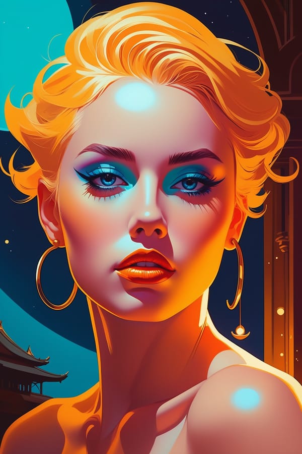 Tags: undefined
character design, intricate outfit, by James Stokoe style, Laurie Greasley, a study of cell shaded portrait box art style, concept art, llustration, post grunge, concept art by josan gonzales and wlop, highly detailed, sharp focus, Concept art, an elegant (Robin:1.3) , Azure neon hue, ultra detailed, comic book cover, ((Elegant)) , ((Phenomenal)) , ((Breathtaking)) , ((Detailed)) , ((Captivating)) , ((Astounding)) , fantasy, Spells, Nature, Mystical, oil painting, Oil on canvas, Oil artwork, Canvas painting, Antique glow, Vintage illumination, Retro lighting, Small aperture, Deep depth of field, Sharp from front to back . Dreamlike, mysterious, provocative, symbolic, intricate, detailed, (topless:1.8), (2b:0.5)
Negative prompt: photorealistic, realistic, deformed, glitch, noisy, low contrast, out of frame, (worst quality:1.2), (low quality:1.2), (lowres:1.1), (monochrome:1.1), (greyscale), multiple views, (((bad anatomy))), (((deformed))), (((disfigured))), watermark, multiple_views, mutation hands, mutation fingers, extra fingers, missing fingers, watermark
Steps: 36, Sampler: Euler a, CFG scale: 7, Seed: 2235575677, Size: 768x1152, Model hash: c9e3e68f89, Model: juggernautXL_v9Rundiffusionphoto2, Denoising strength: 0.3, Hires upscale: 1.5, Hires steps: 12, Hires upscaler: R-ESRGAN 4x+ Anime6B, Version: v1.7.0