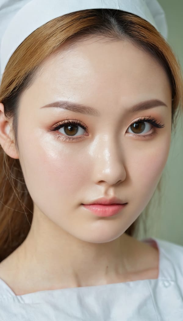 Tags: 21872187, SDXL
{"3": {"inputs": {"seed": 432623838237394, "steps": 32, "cfg": 6.57, "sampler_name": "dpmpp_2m", "scheduler": "karras", "denoise": 1.0, "model": ["27", 0], "positive": ["6", 0], "negative": ["7", 0], "latent_image": ["5", 0]}, "class_type": "KSampler"}, "4": {"inputs": {"ckpt_name": "juggernautxl.safetensors"}, "class_type": "CheckpointLoaderSimple"}, "5": {"inputs": {"width": 768, "height": 1344, "batch_size": 1}, "class_type": "EmptyLatentImage"}, "6": {"inputs": {"text": "27 year old girl, (russian:1.10), (japanese:0.95), (irish:0.98), (seductive facial expression:1.00), (eyelashes:1.08), (blush:1.13), (sexy lips:1.02), (slim:0.99), (idol:1.10), (detailed face:1.09), (double eyelids:1.10), (temptress:0.99), (cute:0.97), (seductive pose:1.13), (pale skin:1.00), (beautiful eyes:1.05), (in a seductive pose:0.98), (large perky breasts:0.96), (cleavage:0.98), (thigh gap:1.04), (nurse in uniform:1.11) working in a hospital ward, (candid cinema:1.07), (skin fuzz:1.00), (portra:1.06), (detailed skin:1.01), (film:1.04), (textured skin:1.06), (natural looking skin:1.04), (soft lighting:1.04), (RAW:1.06)", "clip": ["27", 1]}, "class_type": "CLIPTextEncode"}, "7": {"inputs": {"text": "(low resolution:1.06), (watermark:1.05), (distorted:1.08), (bad hands:1.14), (twisted:1.07), (open mouth:1.13), (worst quality:1.13)", "clip": ["27", 1]}, "class_type": "CLIPTextEncode"}, "8": {"inputs": {"samples": ["3", 0], "vae": ["4", 2]}, "class_type": "VAEDecode"}, "25": {"inputs": {"lora_name": "nudify_xl.safetensors", "strength_model": 0.23, "strength_clip": 0.05, "model": ["4", 0], "clip": ["4", 1]}, "class_type": "LoraLoader"}, "26": {"inputs": {"lora_name": "shirtlift_SDXL_v2.safetensors", "strength_model": 0.14, "strength_clip": 0.08, "model": ["25", 0], "clip": ["25", 1]}, "class_type": "LoraLoader"}, "27": {"inputs": {"lora_name": "PerfectEyesXL.safetensors", "strength_model": 0.12, "strength_clip": 0.19, "model": ["26", 0], "clip": ["26", 1]}, "class_type": "LoraLoader"}, "30": {"inputs": {"model_name": "4x_NMKD-Superscale-SP_178000_G.pth"}, "class_type": "UpscaleModelLoader"}, "31": {"inputs": {"upscale_model": ["30", 0], "image": ["8", 0]}, "class_type": "ImageUpscaleWithModel"}, "32": {"inputs": {"upscale_method": "lanczos", "scale_by": 0.5, "image": ["31", 0]}, "class_type": "ImageScaleBy"}, "33": {"inputs": {"pixels": ["32", 0], "vae": ["4", 2]}, "class_type": "VAEEncode"}, "34": {"inputs": {"seed": 432623838237394, "steps": 32, "cfg": 6.57, "sampler_name": "dpmpp_2m", "scheduler": "karras", "denoise": 0.3, "model": ["27", 0], "positive": ["6", 0], "negative": ["7", 0], "latent_image": ["33", 0]}, "class_type": "KSampler"}, "36": {"inputs": {"samples": ["34", 0], "vae": ["4", 2]}, "class_type": "VAEDecode"}, "39": {"inputs": {"filename_prefix": "comfyapi-1714904779334", "images": ["36", 0]}, "class_type": "SaveImage"}}