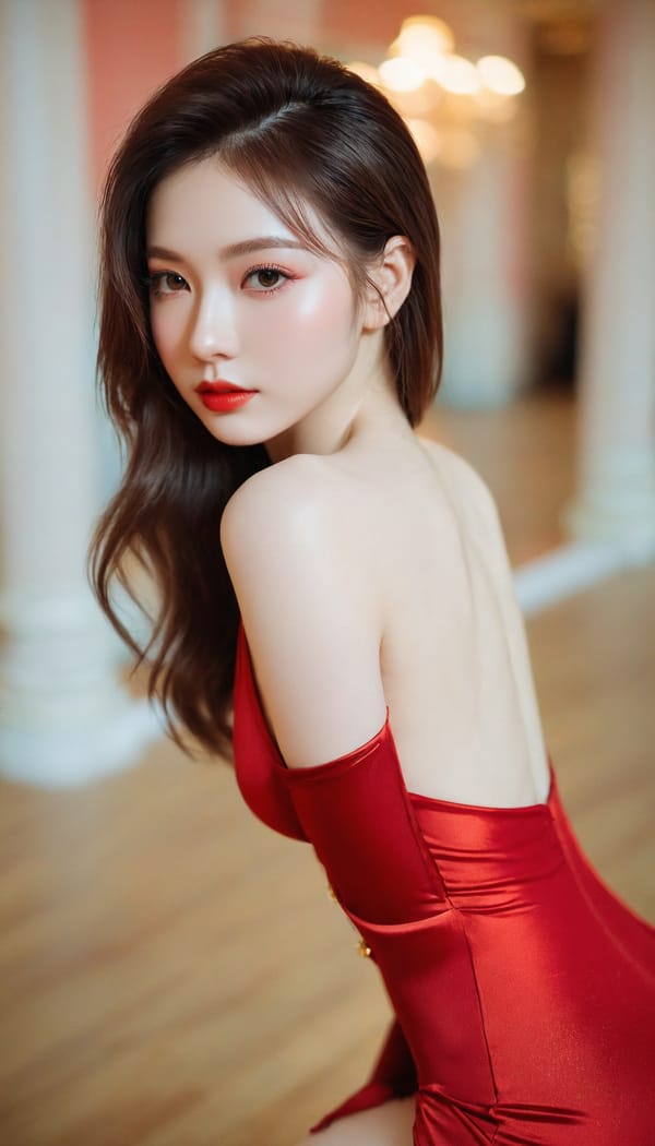 Tags: 21872187, SDXL
{"3": {"inputs": {"seed": 763045615794900, "steps": 64, "cfg": 6.91, "sampler_name": "dpmpp_2m", "scheduler": "karras", "denoise": 1.0, "model": ["27", 0], "positive": ["6", 0], "negative": ["7", 0], "latent_image": ["5", 0]}, "class_type": "KSampler"}, "4": {"inputs": {"ckpt_name": "helloworldxl.safetensors"}, "class_type": "CheckpointLoaderSimple"}, "5": {"inputs": {"width": 768, "height": 1344, "batch_size": 1}, "class_type": "EmptyLatentImage"}, "6": {"inputs": {"text": "24 year old girl, (russian:1.02), (detailed face:1.00), (seductive pose:0.96), (blush:1.03), (beautiful eyes:1.03), (pale skin:0.99), (idol:0.97), (double eyelids:1.09), (eyelashes:1.12), (slim:1.09), (sexy lips:0.98), (seductive facial expression:1.05), (cute:1.10), (perky ass:0.96), (exposed ass:1.05), (looking back:1.03), (sexy ass:1.08), (thigh gap:1.03), (wearing a low-cut red dress:0.98) at a ballroom, (detailed skin:1.04), (soft lighting:1.06), (RAW:1.07), (textured skin:1.08), (candid cinema:1.02), (natural looking skin:1.02), (skin fuzz:1.08), (film:1.03), (portra:1.08)", "clip": ["27", 1]}, "class_type": "CLIPTextEncode"}, "7": {"inputs": {"text": "(low resolution:1.13), (distorted:1.14), (watermark:1.09), (open mouth:1.12), (twisted:1.10), (worst quality:1.11), (bad hands:1.11)", "clip": ["27", 1]}, "class_type": "CLIPTextEncode"}, "8": {"inputs": {"samples": ["3", 0], "vae": ["4", 2]}, "class_type": "VAEDecode"}, "25": {"inputs": {"lora_name": "nudify_xl.safetensors", "strength_model": 0.32, "strength_clip": 0.31, "model": ["4", 0], "clip": ["4", 1]}, "class_type": "LoraLoader"}, "26": {"inputs": {"lora_name": "shirtlift_SDXL_v2.safetensors", "strength_model": 0.07, "strength_clip": 0.05, "model": ["25", 0], "clip": ["25", 1]}, "class_type": "LoraLoader"}, "27": {"inputs": {"lora_name": "PerfectEyesXL.safetensors", "strength_model": 0.03, "strength_clip": 0.09, "model": ["26", 0], "clip": ["26", 1]}, "class_type": "LoraLoader"}, "30": {"inputs": {"model_name": "4x_NMKD-Superscale-SP_178000_G.pth"}, "class_type": "UpscaleModelLoader"}, "31": {"inputs": {"upscale_model": ["30", 0], "image": ["8", 0]}, "class_type": "ImageUpscaleWithModel"}, "32": {"inputs": {"upscale_method": "lanczos", "scale_by": 0.5, "image": ["31", 0]}, "class_type": "ImageScaleBy"}, "33": {"inputs": {"pixels": ["32", 0], "vae": ["4", 2]}, "class_type": "VAEEncode"}, "34": {"inputs": {"seed": 763045615794900, "steps": 64, "cfg": 6.91, "sampler_name": "dpmpp_2m", "scheduler": "karras", "denoise": 0.3, "model": ["27", 0], "positive": ["6", 0], "negative": ["7", 0], "latent_image": ["33", 0]}, "class_type": "KSampler"}, "36": {"inputs": {"samples": ["34", 0], "vae": ["4", 2]}, "class_type": "VAEDecode"}, "39": {"inputs": {"filename_prefix": "comfyapi-1731538360686", "images": ["36", 0]}, "class_type": "SaveImage"}}