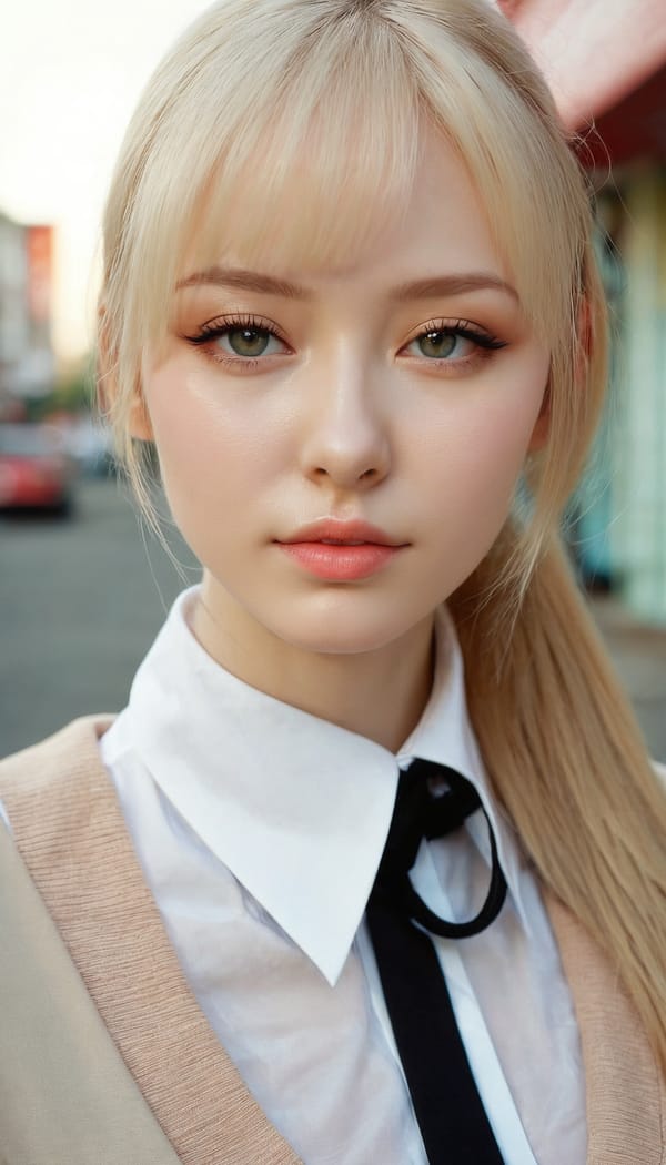 Tags: 21872187, SDXL
{"3": {"inputs": {"seed": 320472550718694, "steps": 32, "cfg": 7.02, "sampler_name": "dpmpp_2m", "scheduler": "karras", "denoise": 1.0, "model": ["27", 0], "positive": ["6", 0], "negative": ["7", 0], "latent_image": ["5", 0]}, "class_type": "KSampler"}, "4": {"inputs": {"ckpt_name": "juggernautxl.safetensors"}, "class_type": "CheckpointLoaderSimple"}, "5": {"inputs": {"width": 768, "height": 1344, "batch_size": 1}, "class_type": "EmptyLatentImage"}, "6": {"inputs": {"text": "26 year old girl, (russian:1.02), (sexy lips:0.97), (slim:1.08), (double eyelids:0.98), (cute:1.00), (seductive facial expression:1.02), (idol:1.05), (detailed face:1.09), (eyelashes:0.95), (pale skin:1.08), (temptress:1.13), (in a seductive pose:1.03), (large perky breasts:0.98), (cleavage:0.98), (thigh gap:0.97), (school uniform:1.12), choker, busy street, (film:1.01), (RAW:1.06), (portra:1.08), (detailed skin:1.08), (textured skin:1.05), (natural looking skin:1.05), (candid cinema:1.01), (skin fuzz:1.06), (soft lighting:1.09)", "clip": ["27", 1]}, "class_type": "CLIPTextEncode"}, "7": {"inputs": {"text": "(watermark:1.13), (worst quality:1.10), (twisted:1.05), (bad hands:1.12), (low resolution:1.08), (open mouth:1.07), (distorted:1.13)", "clip": ["27", 1]}, "class_type": "CLIPTextEncode"}, "8": {"inputs": {"samples": ["3", 0], "vae": ["4", 2]}, "class_type": "VAEDecode"}, "25": {"inputs": {"lora_name": "nudify_xl.safetensors", "strength_model": 0.07, "strength_clip": 0.06, "model": ["4", 0], "clip": ["4", 1]}, "class_type": "LoraLoader"}, "26": {"inputs": {"lora_name": "shirtlift_SDXL_v2.safetensors", "strength_model": 0.11, "strength_clip": 0.12, "model": ["25", 0], "clip": ["25", 1]}, "class_type": "LoraLoader"}, "27": {"inputs": {"lora_name": "PerfectEyesXL.safetensors", "strength_model": 0.05, "strength_clip": 0.16, "model": ["26", 0], "clip": ["26", 1]}, "class_type": "LoraLoader"}, "30": {"inputs": {"model_name": "4x_NMKD-Superscale-SP_178000_G.pth"}, "class_type": "UpscaleModelLoader"}, "31": {"inputs": {"upscale_model": ["30", 0], "image": ["8", 0]}, "class_type": "ImageUpscaleWithModel"}, "32": {"inputs": {"upscale_method": "lanczos", "scale_by": 0.5, "image": ["31", 0]}, "class_type": "ImageScaleBy"}, "33": {"inputs": {"pixels": ["32", 0], "vae": ["4", 2]}, "class_type": "VAEEncode"}, "34": {"inputs": {"seed": 320472550718694, "steps": 32, "cfg": 7.02, "sampler_name": "dpmpp_2m", "scheduler": "karras", "denoise": 0.3, "model": ["27", 0], "positive": ["6", 0], "negative": ["7", 0], "latent_image": ["33", 0]}, "class_type": "KSampler"}, "36": {"inputs": {"samples": ["34", 0], "vae": ["4", 2]}, "class_type": "VAEDecode"}, "39": {"inputs": {"filename_prefix": "comfyapi-1732188004349", "images": ["36", 0]}, "class_type": "SaveImage"}}