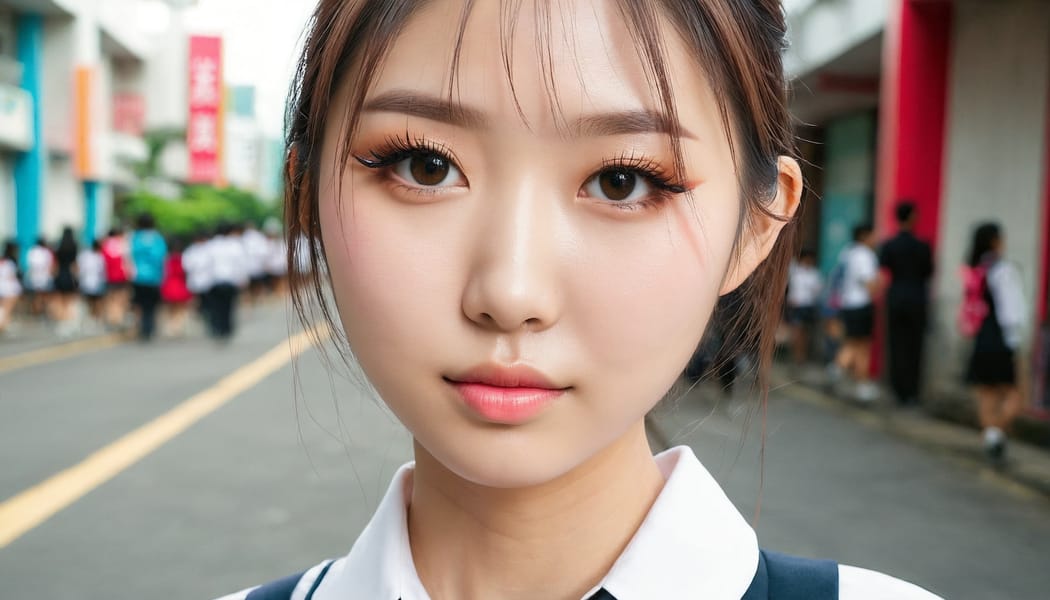 Tags: 21872187, SDXL
{"3": {"inputs": {"seed": 210612530680253, "steps": 32, "cfg": 7.62, "sampler_name": "dpmpp_2m", "scheduler": "karras", "denoise": 1.0, "model": ["27", 0], "positive": ["6", 0], "negative": ["7", 0], "latent_image": ["5", 0]}, "class_type": "KSampler"}, "4": {"inputs": {"ckpt_name": "juggernautxl.safetensors"}, "class_type": "CheckpointLoaderSimple"}, "5": {"inputs": {"width": 1344, "height": 768, "batch_size": 1}, "class_type": "EmptyLatentImage"}, "6": {"inputs": {"text": "27 year old girl, (taiwanese:1.02), (eyelashes:1.09), (cute:0.97), (double eyelids:1.03), (blush:1.06), (beautiful eyes:1.07), (seductive pose:0.95), (seductive facial expression:1.13), (idol:1.00), (sexy lips:1.01), (detailed face:1.05), (temptress:0.96), (slim:1.12), (pale skin:1.08), (perky ass:1.09), (exposed ass:0.97), (looking back:1.14), (sexy ass:1.05), (thigh gap:0.99), (school uniform:1.14), choker, busy street, (skin fuzz:1.08), (RAW:1.04), (portra:1.00), (detailed skin:1.08), (soft lighting:1.03), (natural looking skin:1.05), (film:1.01), (candid cinema:1.00), (textured skin:1.04)", "clip": ["27", 1]}, "class_type": "CLIPTextEncode"}, "7": {"inputs": {"text": "(twisted:1.08), (distorted:1.13), (worst quality:1.14), (watermark:1.12), (low resolution:1.13), (open mouth:1.10), (bad hands:1.06)", "clip": ["27", 1]}, "class_type": "CLIPTextEncode"}, "8": {"inputs": {"samples": ["3", 0], "vae": ["4", 2]}, "class_type": "VAEDecode"}, "25": {"inputs": {"lora_name": "nudify_xl.safetensors", "strength_model": 0.17, "strength_clip": 0.37, "model": ["4", 0], "clip": ["4", 1]}, "class_type": "LoraLoader"}, "26": {"inputs": {"lora_name": "shirtlift_SDXL_v2.safetensors", "strength_model": 0.09, "strength_clip": 0.09, "model": ["25", 0], "clip": ["25", 1]}, "class_type": "LoraLoader"}, "27": {"inputs": {"lora_name": "PerfectEyesXL.safetensors", "strength_model": 0.02, "strength_clip": 0.06, "model": ["26", 0], "clip": ["26", 1]}, "class_type": "LoraLoader"}, "30": {"inputs": {"model_name": "4x_NMKD-Superscale-SP_178000_G.pth"}, "class_type": "UpscaleModelLoader"}, "31": {"inputs": {"upscale_model": ["30", 0], "image": ["8", 0]}, "class_type": "ImageUpscaleWithModel"}, "32": {"inputs": {"upscale_method": "lanczos", "scale_by": 0.5, "image": ["31", 0]}, "class_type": "ImageScaleBy"}, "33": {"inputs": {"pixels": ["32", 0], "vae": ["4", 2]}, "class_type": "VAEEncode"}, "34": {"inputs": {"seed": 210612530680253, "steps": 32, "cfg": 7.62, "sampler_name": "dpmpp_2m", "scheduler": "karras", "denoise": 0.3, "model": ["27", 0], "positive": ["6", 0], "negative": ["7", 0], "latent_image": ["33", 0]}, "class_type": "KSampler"}, "36": {"inputs": {"samples": ["34", 0], "vae": ["4", 2]}, "class_type": "VAEDecode"}, "39": {"inputs": {"filename_prefix": "comfyapi-1728023193864", "images": ["36", 0]}, "class_type": "SaveImage"}}