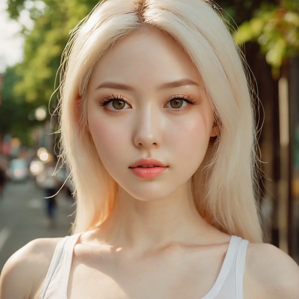 Tags: 21872187, SDXL
{"3": {"inputs": {"seed": 551555837810568, "steps": 32, "cfg": 5.96, "sampler_name": "dpmpp_2m", "scheduler": "karras", "denoise": 1.0, "model": ["27", 0], "positive": ["6", 0], "negative": ["7", 0], "latent_image": ["5", 0]}, "class_type": "KSampler"}, "4": {"inputs": {"ckpt_name": "juggernautxl.safetensors"}, "class_type": "CheckpointLoaderSimple"}, "5": {"inputs": {"width": 1024, "height": 1024, "batch_size": 1}, "class_type": "EmptyLatentImage"}, "6": {"inputs": {"text": "27 year old girl, (irish:1.03), (ukrainian:1.00), (korean:1.06), (seductive pose:1.08), (pale skin:1.12), (idol:1.10), (eyelashes:1.01), (cute:1.01), (beautiful eyes:1.03), (temptress:0.97), (sexy lips:1.13), (blush:0.96), (seductive facial expression:1.08), (slim:1.07), (double eyelids:0.96), (detailed face:1.09), (in a seductive pose:1.03), (large perky breasts:1.05), (cleavage:1.02), (thigh gap:1.06), (white tanktop:1.13), busy street, (candid cinema:1.09), (textured skin:1.09), (film:1.03), (natural looking skin:1.06), (detailed skin:1.03), (RAW:1.06), (skin fuzz:1.09), (portra:1.09), (soft lighting:1.01)", "clip": ["27", 1]}, "class_type": "CLIPTextEncode"}, "7": {"inputs": {"text": "(distorted:1.06), (watermark:1.10), (bad hands:1.05), (twisted:1.08), (worst quality:1.08), (open mouth:1.10), (low resolution:1.13)", "clip": ["27", 1]}, "class_type": "CLIPTextEncode"}, "8": {"inputs": {"samples": ["3", 0], "vae": ["4", 2]}, "class_type": "VAEDecode"}, "25": {"inputs": {"lora_name": "nudify_xl.safetensors", "strength_model": 0.1, "strength_clip": 0.1, "model": ["4", 0], "clip": ["4", 1]}, "class_type": "LoraLoader"}, "26": {"inputs": {"lora_name": "shirtlift_SDXL_v2.safetensors", "strength_model": 0.04, "strength_clip": 0.03, "model": ["25", 0], "clip": ["25", 1]}, "class_type": "LoraLoader"}, "27": {"inputs": {"lora_name": "PerfectEyesXL.safetensors", "strength_model": 0.17, "strength_clip": 0.1, "model": ["26", 0], "clip": ["26", 1]}, "class_type": "LoraLoader"}, "30": {"inputs": {"model_name": "4x_NMKD-Superscale-SP_178000_G.pth"}, "class_type": "UpscaleModelLoader"}, "31": {"inputs": {"upscale_model": ["30", 0], "image": ["8", 0]}, "class_type": "ImageUpscaleWithModel"}, "32": {"inputs": {"upscale_method": "lanczos", "scale_by": 0.5, "image": ["31", 0]}, "class_type": "ImageScaleBy"}, "33": {"inputs": {"pixels": ["32", 0], "vae": ["4", 2]}, "class_type": "VAEEncode"}, "34": {"inputs": {"seed": 551555837810568, "steps": 32, "cfg": 5.96, "sampler_name": "dpmpp_2m", "scheduler": "karras", "denoise": 0.3, "model": ["27", 0], "positive": ["6", 0], "negative": ["7", 0], "latent_image": ["33", 0]}, "class_type": "KSampler"}, "36": {"inputs": {"samples": ["34", 0], "vae": ["4", 2]}, "class_type": "VAEDecode"}, "39": {"inputs": {"filename_prefix": "comfyapi-1727036087987", "images": ["36", 0]}, "class_type": "SaveImage"}}