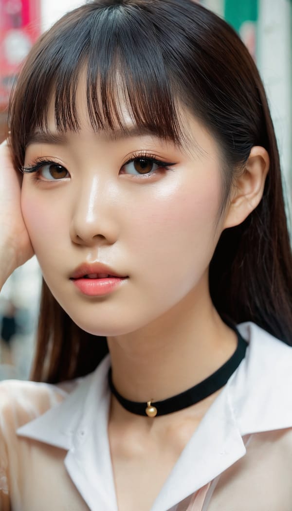 Tags: 21872187, SDXL
{"3": {"inputs": {"seed": 239195877989728, "steps": 32, "cfg": 6.93, "sampler_name": "dpmpp_2m", "scheduler": "karras", "denoise": 1.0, "model": ["27", 0], "positive": ["6", 0], "negative": ["7", 0], "latent_image": ["5", 0]}, "class_type": "KSampler"}, "4": {"inputs": {"ckpt_name": "juggernautxl.safetensors"}, "class_type": "CheckpointLoaderSimple"}, "5": {"inputs": {"width": 768, "height": 1344, "batch_size": 1}, "class_type": "EmptyLatentImage"}, "6": {"inputs": {"text": "27 year old girl, (taiwanese:1.01), (irish:1.03), (chinese:1.00), (sexy lips:1.06), (eyelashes:1.03), (blush:1.00), (seductive pose:1.14), (cute:1.10), (double eyelids:0.97), (detailed face:1.11), (seductive facial expression:1.08), (beautiful eyes:1.13), (slim:1.07), (idol:1.11), (pale skin:1.02), (temptress:1.11), (in a seductive pose:1.07), (large perky breasts:1.12), (cleavage:1.07), (thigh gap:1.12), (school uniform:1.13), choker, busy street, (candid cinema:1.09), (RAW:1.03), (textured skin:1.05), (film:1.05), (portra:1.00), (skin fuzz:1.08), (soft lighting:1.01), (natural looking skin:1.01), (detailed skin:1.02)", "clip": ["27", 1]}, "class_type": "CLIPTextEncode"}, "7": {"inputs": {"text": "(bad hands:1.10), (low resolution:1.09), (worst quality:1.08), (distorted:1.05), (twisted:1.05), (open mouth:1.14), (watermark:1.08)", "clip": ["27", 1]}, "class_type": "CLIPTextEncode"}, "8": {"inputs": {"samples": ["3", 0], "vae": ["4", 2]}, "class_type": "VAEDecode"}, "25": {"inputs": {"lora_name": "nudify_xl.safetensors", "strength_model": 0.15, "strength_clip": 0.28, "model": ["4", 0], "clip": ["4", 1]}, "class_type": "LoraLoader"}, "26": {"inputs": {"lora_name": "shirtlift_SDXL_v2.safetensors", "strength_model": 0.03, "strength_clip": 0.17, "model": ["25", 0], "clip": ["25", 1]}, "class_type": "LoraLoader"}, "27": {"inputs": {"lora_name": "PerfectEyesXL.safetensors", "strength_model": 0.02, "strength_clip": 0.17, "model": ["26", 0], "clip": ["26", 1]}, "class_type": "LoraLoader"}, "30": {"inputs": {"model_name": "4x_NMKD-Superscale-SP_178000_G.pth"}, "class_type": "UpscaleModelLoader"}, "31": {"inputs": {"upscale_model": ["30", 0], "image": ["8", 0]}, "class_type": "ImageUpscaleWithModel"}, "32": {"inputs": {"upscale_method": "lanczos", "scale_by": 0.5, "image": ["31", 0]}, "class_type": "ImageScaleBy"}, "33": {"inputs": {"pixels": ["32", 0], "vae": ["4", 2]}, "class_type": "VAEEncode"}, "34": {"inputs": {"seed": 239195877989728, "steps": 32, "cfg": 6.93, "sampler_name": "dpmpp_2m", "scheduler": "karras", "denoise": 0.3, "model": ["27", 0], "positive": ["6", 0], "negative": ["7", 0], "latent_image": ["33", 0]}, "class_type": "KSampler"}, "36": {"inputs": {"samples": ["34", 0], "vae": ["4", 2]}, "class_type": "VAEDecode"}, "39": {"inputs": {"filename_prefix": "comfyapi-1714162373362", "images": ["36", 0]}, "class_type": "SaveImage"}}