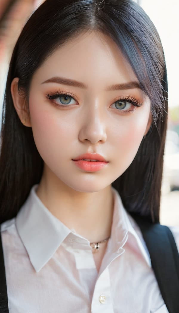 Tags: 21872187, SDXL
{"3": {"inputs": {"seed": 462684542733115, "steps": 32, "cfg": 7.19, "sampler_name": "dpmpp_2m", "scheduler": "karras", "denoise": 1.0, "model": ["27", 0], "positive": ["6", 0], "negative": ["7", 0], "latent_image": ["5", 0]}, "class_type": "KSampler"}, "4": {"inputs": {"ckpt_name": "juggernautxl.safetensors"}, "class_type": "CheckpointLoaderSimple"}, "5": {"inputs": {"width": 768, "height": 1344, "batch_size": 1}, "class_type": "EmptyLatentImage"}, "6": {"inputs": {"text": "27 year old girl, (sexy lips:1.10), (temptress:1.11), (slim:1.13), (idol:1.05), (pale skin:1.00), (beautiful eyes:1.10), (seductive facial expression:1.03), (eyelashes:1.00), (blush:1.04), (seductive pose:1.02), (cute:1.02), (detailed face:1.13), (double eyelids:1.00), (perky ass:1.07), (exposed ass:1.12), (looking back:0.99), (sexy ass:1.05), (thigh gap:0.96), (school uniform:1.00), choker, busy street, (textured skin:1.00), (skin fuzz:1.04), (natural looking skin:1.07), (detailed skin:1.09), (film:1.02), (portra:1.02), (RAW:1.06), (candid cinema:1.06), (soft lighting:1.00)", "clip": ["27", 1]}, "class_type": "CLIPTextEncode"}, "7": {"inputs": {"text": "(watermark:1.11), (distorted:1.08), (worst quality:1.08), (bad hands:1.07), (twisted:1.08), (low resolution:1.11), (open mouth:1.13)", "clip": ["27", 1]}, "class_type": "CLIPTextEncode"}, "8": {"inputs": {"samples": ["3", 0], "vae": ["4", 2]}, "class_type": "VAEDecode"}, "25": {"inputs": {"lora_name": "nudify_xl.safetensors", "strength_model": 0.27, "strength_clip": 0.16, "model": ["4", 0], "clip": ["4", 1]}, "class_type": "LoraLoader"}, "26": {"inputs": {"lora_name": "shirtlift_SDXL_v2.safetensors", "strength_model": 0.03, "strength_clip": 0.1, "model": ["25", 0], "clip": ["25", 1]}, "class_type": "LoraLoader"}, "27": {"inputs": {"lora_name": "PerfectEyesXL.safetensors", "strength_model": 0.15, "strength_clip": 0.1, "model": ["26", 0], "clip": ["26", 1]}, "class_type": "LoraLoader"}, "30": {"inputs": {"model_name": "4x_NMKD-Superscale-SP_178000_G.pth"}, "class_type": "UpscaleModelLoader"}, "31": {"inputs": {"upscale_model": ["30", 0], "image": ["8", 0]}, "class_type": "ImageUpscaleWithModel"}, "32": {"inputs": {"upscale_method": "lanczos", "scale_by": 0.5, "image": ["31", 0]}, "class_type": "ImageScaleBy"}, "33": {"inputs": {"pixels": ["32", 0], "vae": ["4", 2]}, "class_type": "VAEEncode"}, "34": {"inputs": {"seed": 462684542733115, "steps": 32, "cfg": 7.19, "sampler_name": "dpmpp_2m", "scheduler": "karras", "denoise": 0.3, "model": ["27", 0], "positive": ["6", 0], "negative": ["7", 0], "latent_image": ["33", 0]}, "class_type": "KSampler"}, "36": {"inputs": {"samples": ["34", 0], "vae": ["4", 2]}, "class_type": "VAEDecode"}, "39": {"inputs": {"filename_prefix": "comfyapi-1714043676605", "images": ["36", 0]}, "class_type": "SaveImage"}}