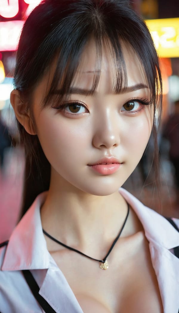 Tags: 21872187, SDXL
{"3": {"inputs": {"seed": 924020146469423, "steps": 64, "cfg": 7.72, "sampler_name": "dpmpp_2m", "scheduler": "karras", "denoise": 1.0, "model": ["27", 0], "positive": ["6", 0], "negative": ["7", 0], "latent_image": ["5", 0]}, "class_type": "KSampler"}, "4": {"inputs": {"ckpt_name": "juggernautxl.safetensors"}, "class_type": "CheckpointLoaderSimple"}, "5": {"inputs": {"width": 768, "height": 1344, "batch_size": 1}, "class_type": "EmptyLatentImage"}, "6": {"inputs": {"text": "21 year old girl, (ukrainian:0.97), (chinese:0.98), (russian:0.96), (sexy lips:0.98), (beautiful eyes:1.01), (temptress:1.10), (detailed face:1.07), (seductive facial expression:1.14), (eyelashes:1.03), (blush:1.14), (slim:1.06), (idol:1.02), (cute:1.09), (double eyelids:1.11), (pale skin:1.10), (seductive pose:1.11), (in a seductive pose:0.96), (large perky breasts:1.14), (cleavage:0.97), (thigh gap:1.08), (school uniform:1.05), choker, busy street, (soft lighting:1.09), (RAW:1.09), (candid cinema:1.01), (film:1.08), (natural looking skin:1.09), (textured skin:1.00), (detailed skin:1.01), (skin fuzz:1.00), (portra:1.09)", "clip": ["27", 1]}, "class_type": "CLIPTextEncode"}, "7": {"inputs": {"text": "(twisted:1.12), (worst quality:1.11), (low resolution:1.06), (bad hands:1.07), (distorted:1.12), (open mouth:1.05), (watermark:1.14)", "clip": ["27", 1]}, "class_type": "CLIPTextEncode"}, "8": {"inputs": {"samples": ["3", 0], "vae": ["4", 2]}, "class_type": "VAEDecode"}, "25": {"inputs": {"lora_name": "nudify_xl.safetensors", "strength_model": 0.02, "strength_clip": 0.1, "model": ["4", 0], "clip": ["4", 1]}, "class_type": "LoraLoader"}, "26": {"inputs": {"lora_name": "shirtlift_SDXL_v2.safetensors", "strength_model": 0.06, "strength_clip": 0.16, "model": ["25", 0], "clip": ["25", 1]}, "class_type": "LoraLoader"}, "27": {"inputs": {"lora_name": "PerfectEyesXL.safetensors", "strength_model": 0.0, "strength_clip": 0.07, "model": ["26", 0], "clip": ["26", 1]}, "class_type": "LoraLoader"}, "30": {"inputs": {"model_name": "4x_NMKD-Superscale-SP_178000_G.pth"}, "class_type": "UpscaleModelLoader"}, "31": {"inputs": {"upscale_model": ["30", 0], "image": ["8", 0]}, "class_type": "ImageUpscaleWithModel"}, "32": {"inputs": {"upscale_method": "lanczos", "scale_by": 0.5, "image": ["31", 0]}, "class_type": "ImageScaleBy"}, "33": {"inputs": {"pixels": ["32", 0], "vae": ["4", 2]}, "class_type": "VAEEncode"}, "34": {"inputs": {"seed": 924020146469423, "steps": 64, "cfg": 7.72, "sampler_name": "dpmpp_2m", "scheduler": "karras", "denoise": 0.3, "model": ["27", 0], "positive": ["6", 0], "negative": ["7", 0], "latent_image": ["33", 0]}, "class_type": "KSampler"}, "36": {"inputs": {"samples": ["34", 0], "vae": ["4", 2]}, "class_type": "VAEDecode"}, "39": {"inputs": {"filename_prefix": "comfyapi-1714997769346", "images": ["36", 0]}, "class_type": "SaveImage"}}