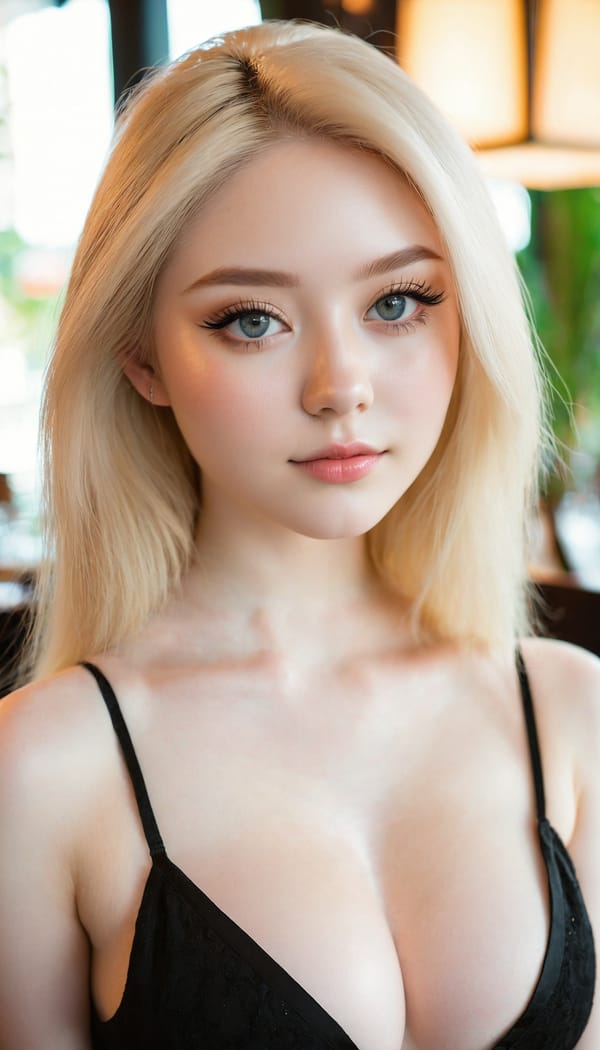 Tags: 21872187, SDXL
{"3": {"inputs": {"seed": 899778045012030, "steps": 32, "cfg": 6.94, "sampler_name": "dpmpp_2m", "scheduler": "karras", "denoise": 1.0, "model": ["27", 0], "positive": ["6", 0], "negative": ["7", 0], "latent_image": ["5", 0]}, "class_type": "KSampler"}, "4": {"inputs": {"ckpt_name": "juggernautxl.safetensors"}, "class_type": "CheckpointLoaderSimple"}, "5": {"inputs": {"width": 768, "height": 1344, "batch_size": 1}, "class_type": "EmptyLatentImage"}, "6": {"inputs": {"text": "19 year old girl, (detailed face:0.98), (eyelashes:0.98), (temptress:0.97), (pale skin:1.11), (beautiful eyes:1.14), (seductive pose:1.05), (blush:1.01), (double eyelids:1.07), (idol:0.95), (sexy lips:0.96), (slim:1.13), (seductive facial expression:1.04), (in a seductive pose:1.11), (large perky breasts:1.06), (cleavage:1.13), (thigh gap:1.05), (wearing a little black dress:1.10) at a fine dining restaurant, (skin fuzz:1.04), (natural looking skin:1.08), (soft lighting:1.04), (detailed skin:1.05), (candid cinema:1.06), (portra:1.04), (film:1.06), (textured skin:1.07), (RAW:1.09)", "clip": ["27", 1]}, "class_type": "CLIPTextEncode"}, "7": {"inputs": {"text": "(twisted:1.10), (worst quality:1.11), (bad hands:1.14), (watermark:1.08), (distorted:1.12), (low resolution:1.13), (open mouth:1.11)", "clip": ["27", 1]}, "class_type": "CLIPTextEncode"}, "8": {"inputs": {"samples": ["3", 0], "vae": ["4", 2]}, "class_type": "VAEDecode"}, "25": {"inputs": {"lora_name": "nudify_xl.safetensors", "strength_model": 0.34, "strength_clip": 0.05, "model": ["4", 0], "clip": ["4", 1]}, "class_type": "LoraLoader"}, "26": {"inputs": {"lora_name": "shirtlift_SDXL_v2.safetensors", "strength_model": 0.02, "strength_clip": 0.0, "model": ["25", 0], "clip": ["25", 1]}, "class_type": "LoraLoader"}, "27": {"inputs": {"lora_name": "PerfectEyesXL.safetensors", "strength_model": 0.1, "strength_clip": 0.16, "model": ["26", 0], "clip": ["26", 1]}, "class_type": "LoraLoader"}, "30": {"inputs": {"model_name": "4x_NMKD-Superscale-SP_178000_G.pth"}, "class_type": "UpscaleModelLoader"}, "31": {"inputs": {"upscale_model": ["30", 0], "image": ["8", 0]}, "class_type": "ImageUpscaleWithModel"}, "32": {"inputs": {"upscale_method": "lanczos", "scale_by": 0.5, "image": ["31", 0]}, "class_type": "ImageScaleBy"}, "33": {"inputs": {"pixels": ["32", 0], "vae": ["4", 2]}, "class_type": "VAEEncode"}, "34": {"inputs": {"seed": 899778045012030, "steps": 32, "cfg": 6.94, "sampler_name": "dpmpp_2m", "scheduler": "karras", "denoise": 0.3, "model": ["27", 0], "positive": ["6", 0], "negative": ["7", 0], "latent_image": ["33", 0]}, "class_type": "KSampler"}, "36": {"inputs": {"samples": ["34", 0], "vae": ["4", 2]}, "class_type": "VAEDecode"}, "39": {"inputs": {"filename_prefix": "comfyapi-1724084711552", "images": ["36", 0]}, "class_type": "SaveImage"}}