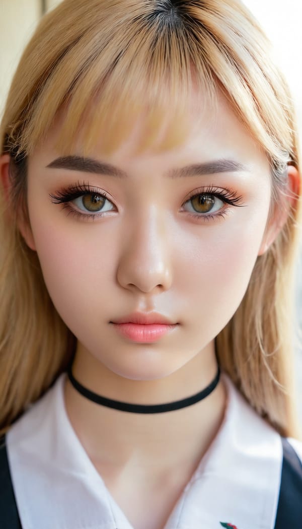 Tags: 21872187, SDXL
{"3": {"inputs": {"seed": 384412798057515, "steps": 64, "cfg": 7.88, "sampler_name": "dpmpp_2m", "scheduler": "karras", "denoise": 1.0, "model": ["27", 0], "positive": ["6", 0], "negative": ["7", 0], "latent_image": ["5", 0]}, "class_type": "KSampler"}, "4": {"inputs": {"ckpt_name": "juggernautxl.safetensors"}, "class_type": "CheckpointLoaderSimple"}, "5": {"inputs": {"width": 768, "height": 1344, "batch_size": 1}, "class_type": "EmptyLatentImage"}, "6": {"inputs": {"text": "18 year old girl, (slim:1.14), (seductive facial expression:1.00), (double eyelids:0.98), (sexy lips:1.00), (cute:1.02), (temptress:0.98), (blush:1.07), (detailed face:1.06), (eyelashes:1.14), (beautiful eyes:1.10), (seductive pose:1.05), (idol:0.98), (pale skin:1.05), (in a seductive pose:0.99), (large perky breasts:1.03), (cleavage:1.07), (thigh gap:0.97), (school uniform:0.96), choker, busy street, (detailed skin:1.06), (candid cinema:1.05), (film:1.06), (natural looking skin:1.08), (portra:1.04), (skin fuzz:1.01), (soft lighting:1.00), (RAW:1.05), (textured skin:1.04)", "clip": ["27", 1]}, "class_type": "CLIPTextEncode"}, "7": {"inputs": {"text": "(worst quality:1.05), (open mouth:1.12), (distorted:1.05), (bad hands:1.12), (twisted:1.11), (watermark:1.08), (low resolution:1.08)", "clip": ["27", 1]}, "class_type": "CLIPTextEncode"}, "8": {"inputs": {"samples": ["3", 0], "vae": ["4", 2]}, "class_type": "VAEDecode"}, "25": {"inputs": {"lora_name": "nudify_xl.safetensors", "strength_model": 0.03, "strength_clip": 0.09, "model": ["4", 0], "clip": ["4", 1]}, "class_type": "LoraLoader"}, "26": {"inputs": {"lora_name": "shirtlift_SDXL_v2.safetensors", "strength_model": 0.01, "strength_clip": 0.1, "model": ["25", 0], "clip": ["25", 1]}, "class_type": "LoraLoader"}, "27": {"inputs": {"lora_name": "PerfectEyesXL.safetensors", "strength_model": 0.1, "strength_clip": 0.11, "model": ["26", 0], "clip": ["26", 1]}, "class_type": "LoraLoader"}, "30": {"inputs": {"model_name": "4x_NMKD-Superscale-SP_178000_G.pth"}, "class_type": "UpscaleModelLoader"}, "31": {"inputs": {"upscale_model": ["30", 0], "image": ["8", 0]}, "class_type": "ImageUpscaleWithModel"}, "32": {"inputs": {"upscale_method": "lanczos", "scale_by": 0.5, "image": ["31", 0]}, "class_type": "ImageScaleBy"}, "33": {"inputs": {"pixels": ["32", 0], "vae": ["4", 2]}, "class_type": "VAEEncode"}, "34": {"inputs": {"seed": 384412798057515, "steps": 64, "cfg": 7.88, "sampler_name": "dpmpp_2m", "scheduler": "karras", "denoise": 0.3, "model": ["27", 0], "positive": ["6", 0], "negative": ["7", 0], "latent_image": ["33", 0]}, "class_type": "KSampler"}, "36": {"inputs": {"samples": ["34", 0], "vae": ["4", 2]}, "class_type": "VAEDecode"}, "39": {"inputs": {"filename_prefix": "comfyapi-1723951570901", "images": ["36", 0]}, "class_type": "SaveImage"}}