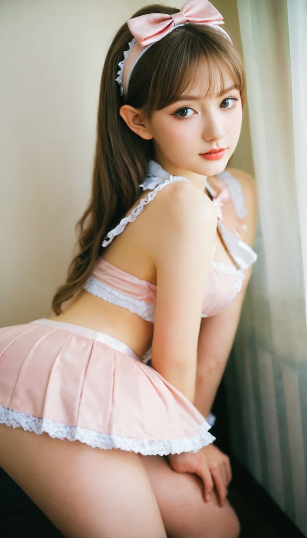 Tags: 21872187, SDXL
{"3": {"inputs": {"seed": 494898070988599, "steps": 32, "cfg": 5.81, "sampler_name": "dpmpp_2m", "scheduler": "karras", "denoise": 1.0, "model": ["27", 0], "positive": ["6", 0], "negative": ["7", 0], "latent_image": ["5", 0]}, "class_type": "KSampler"}, "4": {"inputs": {"ckpt_name": "leosamsHelloworldSDXL_helloworldSDXL32DPO.safetensors"}, "class_type": "CheckpointLoaderSimple"}, "5": {"inputs": {"width": 768, "height": 1344, "batch_size": 1}, "class_type": "EmptyLatentImage"}, "6": {"inputs": {"text": "22 year old girl, (ukrainian:0.97), (russian:1.06), (sexy lips:1.02), (double eyelids:1.11), (eyelashes:1.04), (idol:1.03), (pale skin:0.99), (seductive facial expression:1.00), (beautiful eyes:1.05), (seductive pose:1.12), (cute:1.12), (slim:1.01), (blush:1.14), (temptress:1.13), (detailed face:0.96), (perky ass:1.14), (exposed ass:0.98), (looking back:0.99), (sexy ass:1.00), (thigh gap:1.03), in a (skimpy maid costume:0.98) working at a maid cafe, choker, bowtie, headband, pleated skirt, (textured skin:1.06), (detailed skin:1.01), (RAW:1.03), (natural looking skin:1.08), (film:1.08), (soft lighting:1.07), (skin fuzz:1.03), (portra:1.06), (candid cinema:1.02)", "clip": ["27", 1]}, "class_type": "CLIPTextEncode"}, "7": {"inputs": {"text": "(open mouth:1.11), (watermark:1.12), (bad hands:1.06), (worst quality:1.08), (low resolution:1.11), (twisted:1.10), (distorted:1.12)", "clip": ["27", 1]}, "class_type": "CLIPTextEncode"}, "8": {"inputs": {"samples": ["3", 0], "vae": ["4", 2]}, "class_type": "VAEDecode"}, "25": {"inputs": {"lora_name": "nudify_xl.safetensors", "strength_model": 0.02, "strength_clip": 0.12, "model": ["4", 0], "clip": ["4", 1]}, "class_type": "LoraLoader"}, "26": {"inputs": {"lora_name": "shirtlift_SDXL_v2.safetensors", "strength_model": 0.17, "strength_clip": 0.17, "model": ["25", 0], "clip": ["25", 1]}, "class_type": "LoraLoader"}, "27": {"inputs": {"lora_name": "PerfectEyesXL.safetensors", "strength_model": 0.02, "strength_clip": 0.1, "model": ["26", 0], "clip": ["26", 1]}, "class_type": "LoraLoader"}, "30": {"inputs": {"model_name": "4x_NMKD-Superscale-SP_178000_G.pth"}, "class_type": "UpscaleModelLoader"}, "31": {"inputs": {"upscale_model": ["30", 0], "image": ["8", 0]}, "class_type": "ImageUpscaleWithModel"}, "32": {"inputs": {"upscale_method": "lanczos", "scale_by": 0.5, "image": ["31", 0]}, "class_type": "ImageScaleBy"}, "33": {"inputs": {"pixels": ["32", 0], "vae": ["4", 2]}, "class_type": "VAEEncode"}, "34": {"inputs": {"seed": 494898070988599, "steps": 32, "cfg": 5.81, "sampler_name": "dpmpp_2m", "scheduler": "karras", "denoise": 0.3, "model": ["27", 0], "positive": ["6", 0], "negative": ["7", 0], "latent_image": ["33", 0]}, "class_type": "KSampler"}, "36": {"inputs": {"samples": ["34", 0], "vae": ["4", 2]}, "class_type": "VAEDecode"}, "39": {"inputs": {"filename_prefix": "comfyapi-1707439458036", "images": ["36", 0]}, "class_type": "SaveImage"}}