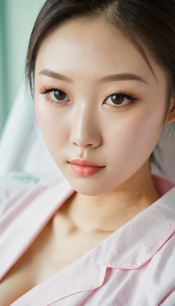 Tags: 21872187, SDXL
{"3": {"inputs": {"seed": 598433406390350, "steps": 32, "cfg": 7.05, "sampler_name": "dpmpp_2m", "scheduler": "karras", "denoise": 1.0, "model": ["27", 0], "positive": ["6", 0], "negative": ["7", 0], "latent_image": ["5", 0]}, "class_type": "KSampler"}, "4": {"inputs": {"ckpt_name": "juggernautxl.safetensors"}, "class_type": "CheckpointLoaderSimple"}, "5": {"inputs": {"width": 768, "height": 1344, "batch_size": 1}, "class_type": "EmptyLatentImage"}, "6": {"inputs": {"text": "19 year old girl, (chinese:1.14), (seductive facial expression:1.06), (blush:1.04), (pale skin:1.06), (double eyelids:0.98), (sexy lips:0.97), (slim:0.99), (beautiful eyes:1.04), (cute:1.11), (detailed face:0.96), (eyelashes:1.08), (temptress:1.11), (seductive pose:1.07), (in a seductive pose:1.01), (large perky breasts:1.07), (cleavage:1.09), (thigh gap:0.97), (nurse in uniform:1.04) working in a hospital ward, (candid cinema:1.09), (natural looking skin:1.09), (portra:1.09), (soft lighting:1.09), (skin fuzz:1.03), (RAW:1.00), (film:1.01), (detailed skin:1.04), (textured skin:1.08)", "clip": ["27", 1]}, "class_type": "CLIPTextEncode"}, "7": {"inputs": {"text": "(twisted:1.08), (worst quality:1.10), (open mouth:1.10), (distorted:1.09), (low resolution:1.13), (watermark:1.13), (bad hands:1.09)", "clip": ["27", 1]}, "class_type": "CLIPTextEncode"}, "8": {"inputs": {"samples": ["3", 0], "vae": ["4", 2]}, "class_type": "VAEDecode"}, "25": {"inputs": {"lora_name": "nudify_xl.safetensors", "strength_model": 0.32, "strength_clip": 0.17, "model": ["4", 0], "clip": ["4", 1]}, "class_type": "LoraLoader"}, "26": {"inputs": {"lora_name": "shirtlift_SDXL_v2.safetensors", "strength_model": 0.0, "strength_clip": 0.03, "model": ["25", 0], "clip": ["25", 1]}, "class_type": "LoraLoader"}, "27": {"inputs": {"lora_name": "PerfectEyesXL.safetensors", "strength_model": 0.0, "strength_clip": 0.06, "model": ["26", 0], "clip": ["26", 1]}, "class_type": "LoraLoader"}, "30": {"inputs": {"model_name": "4x_NMKD-Superscale-SP_178000_G.pth"}, "class_type": "UpscaleModelLoader"}, "31": {"inputs": {"upscale_model": ["30", 0], "image": ["8", 0]}, "class_type": "ImageUpscaleWithModel"}, "32": {"inputs": {"upscale_method": "lanczos", "scale_by": 0.5, "image": ["31", 0]}, "class_type": "ImageScaleBy"}, "33": {"inputs": {"pixels": ["32", 0], "vae": ["4", 2]}, "class_type": "VAEEncode"}, "34": {"inputs": {"seed": 598433406390350, "steps": 32, "cfg": 7.05, "sampler_name": "dpmpp_2m", "scheduler": "karras", "denoise": 0.3, "model": ["27", 0], "positive": ["6", 0], "negative": ["7", 0], "latent_image": ["33", 0]}, "class_type": "KSampler"}, "36": {"inputs": {"samples": ["34", 0], "vae": ["4", 2]}, "class_type": "VAEDecode"}, "39": {"inputs": {"filename_prefix": "comfyapi-1723899772053", "images": ["36", 0]}, "class_type": "SaveImage"}}