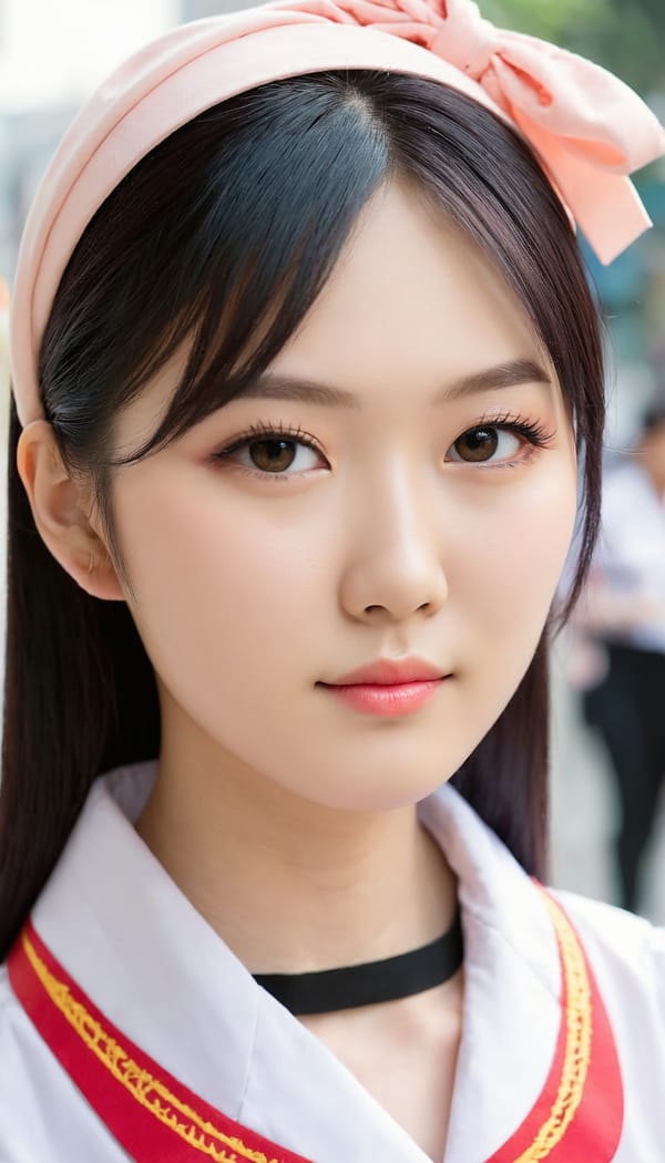 Tags: 21872187, SDXL
{"3": {"inputs": {"seed": 784980105763265, "steps": 32, "cfg": 7.43, "sampler_name": "dpmpp_2m", "scheduler": "karras", "denoise": 1.0, "model": ["27", 0], "positive": ["6", 0], "negative": ["7", 0], "latent_image": ["5", 0]}, "class_type": "KSampler"}, "4": {"inputs": {"ckpt_name": "juggernautXL_v8Rundiffusion.safetensors"}, "class_type": "CheckpointLoaderSimple"}, "5": {"inputs": {"width": 768, "height": 1344, "batch_size": 1}, "class_type": "EmptyLatentImage"}, "6": {"inputs": {"text": "25 year old girl, (taiwanese:0.95), (ukrainian:1.04), (japanese:1.03), (idol:1.14), (slim:0.99), (sexy lips:1.08), (seductive facial expression:1.07), (cute:1.00), (beautiful eyes:0.97), (temptress:1.04), (double eyelids:0.96), (seductive pose:1.10), (pale skin:1.04), (blush:1.13), (eyelashes:1.05), (detailed face:1.06), (in a seductive pose:1.07), (large perky breasts:0.99), (cleavage:1.08), (thigh gap:1.08), (school uniform:1.09), choker, busy street, (textured skin:1.08), (skin fuzz:1.02), (RAW:1.00), (film:1.06), (natural looking skin:1.09), (soft lighting:1.08), (detailed skin:1.01), (candid cinema:1.02), (portra:1.09)", "clip": ["27", 1]}, "class_type": "CLIPTextEncode"}, "7": {"inputs": {"text": "(watermark:1.12), (twisted:1.12), (distorted:1.06), (bad hands:1.14), (open mouth:1.11), (worst quality:1.06), (low resolution:1.07)", "clip": ["27", 1]}, "class_type": "CLIPTextEncode"}, "8": {"inputs": {"samples": ["3", 0], "vae": ["4", 2]}, "class_type": "VAEDecode"}, "25": {"inputs": {"lora_name": "nudify_xl.safetensors", "strength_model": 0.21, "strength_clip": 0.04, "model": ["4", 0], "clip": ["4", 1]}, "class_type": "LoraLoader"}, "26": {"inputs": {"lora_name": "shirtlift_SDXL_v2.safetensors", "strength_model": 0.16, "strength_clip": 0.08, "model": ["25", 0], "clip": ["25", 1]}, "class_type": "LoraLoader"}, "27": {"inputs": {"lora_name": "PerfectEyesXL.safetensors", "strength_model": 0.05, "strength_clip": 0.18, "model": ["26", 0], "clip": ["26", 1]}, "class_type": "LoraLoader"}, "30": {"inputs": {"model_name": "4x_NMKD-Superscale-SP_178000_G.pth"}, "class_type": "UpscaleModelLoader"}, "31": {"inputs": {"upscale_model": ["30", 0], "image": ["8", 0]}, "class_type": "ImageUpscaleWithModel"}, "32": {"inputs": {"upscale_method": "lanczos", "scale_by": 0.5, "image": ["31", 0]}, "class_type": "ImageScaleBy"}, "33": {"inputs": {"pixels": ["32", 0], "vae": ["4", 2]}, "class_type": "VAEEncode"}, "34": {"inputs": {"seed": 784980105763265, "steps": 32, "cfg": 7.43, "sampler_name": "dpmpp_2m", "scheduler": "karras", "denoise": 0.3, "model": ["27", 0], "positive": ["6", 0], "negative": ["7", 0], "latent_image": ["33", 0]}, "class_type": "KSampler"}, "36": {"inputs": {"samples": ["34", 0], "vae": ["4", 2]}, "class_type": "VAEDecode"}, "39": {"inputs": {"filename_prefix": "comfyapi-1707337493385", "images": ["36", 0]}, "class_type": "SaveImage"}}