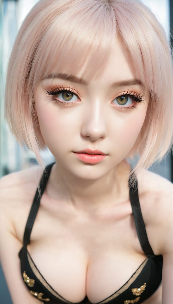 Tags: 21872187, SDXL
{"3": {"inputs": {"seed": 864683535232683, "steps": 32, "cfg": 6.75, "sampler_name": "dpmpp_2m", "scheduler": "karras", "denoise": 1.0, "model": ["27", 0], "positive": ["6", 0], "negative": ["7", 0], "latent_image": ["5", 0]}, "class_type": "KSampler"}, "4": {"inputs": {"ckpt_name": "juggernautxl.safetensors"}, "class_type": "CheckpointLoaderSimple"}, "5": {"inputs": {"width": 768, "height": 1344, "batch_size": 1}, "class_type": "EmptyLatentImage"}, "6": {"inputs": {"text": "20 year old girl, (russian:1.00), (irish:1.07), (eyelashes:1.07), (slim:0.99), (seductive facial expression:1.03), (seductive pose:1.03), (idol:1.12), (double eyelids:1.06), (pale skin:0.98), (blush:1.06), (sexy lips:1.09), (temptress:1.09), (beautiful eyes:1.06), (detailed face:1.03), (cute:0.98), (in a seductive pose:1.00), (large perky breasts:0.99), (cleavage:0.95), (thigh gap:0.96), (in a cosplay:1.00) at comiket posing for camera, (portra:1.04), (RAW:1.00), (soft lighting:1.04), (natural looking skin:1.02), (skin fuzz:1.00), (detailed skin:1.07), (textured skin:1.04), (candid cinema:1.08), (film:1.06)", "clip": ["27", 1]}, "class_type": "CLIPTextEncode"}, "7": {"inputs": {"text": "(twisted:1.08), (bad hands:1.14), (watermark:1.12), (worst quality:1.10), (low resolution:1.05), (open mouth:1.09), (distorted:1.13)", "clip": ["27", 1]}, "class_type": "CLIPTextEncode"}, "8": {"inputs": {"samples": ["3", 0], "vae": ["4", 2]}, "class_type": "VAEDecode"}, "25": {"inputs": {"lora_name": "nudify_xl.safetensors", "strength_model": 0.16, "strength_clip": 0.32, "model": ["4", 0], "clip": ["4", 1]}, "class_type": "LoraLoader"}, "26": {"inputs": {"lora_name": "shirtlift_SDXL_v2.safetensors", "strength_model": 0.11, "strength_clip": 0.08, "model": ["25", 0], "clip": ["25", 1]}, "class_type": "LoraLoader"}, "27": {"inputs": {"lora_name": "PerfectEyesXL.safetensors", "strength_model": 0.14, "strength_clip": 0.1, "model": ["26", 0], "clip": ["26", 1]}, "class_type": "LoraLoader"}, "30": {"inputs": {"model_name": "4x_NMKD-Superscale-SP_178000_G.pth"}, "class_type": "UpscaleModelLoader"}, "31": {"inputs": {"upscale_model": ["30", 0], "image": ["8", 0]}, "class_type": "ImageUpscaleWithModel"}, "32": {"inputs": {"upscale_method": "lanczos", "scale_by": 0.5, "image": ["31", 0]}, "class_type": "ImageScaleBy"}, "33": {"inputs": {"pixels": ["32", 0], "vae": ["4", 2]}, "class_type": "VAEEncode"}, "34": {"inputs": {"seed": 864683535232683, "steps": 32, "cfg": 6.75, "sampler_name": "dpmpp_2m", "scheduler": "karras", "denoise": 0.3, "model": ["27", 0], "positive": ["6", 0], "negative": ["7", 0], "latent_image": ["33", 0]}, "class_type": "KSampler"}, "36": {"inputs": {"samples": ["34", 0], "vae": ["4", 2]}, "class_type": "VAEDecode"}, "39": {"inputs": {"filename_prefix": "comfyapi-1735187359447", "images": ["36", 0]}, "class_type": "SaveImage"}}