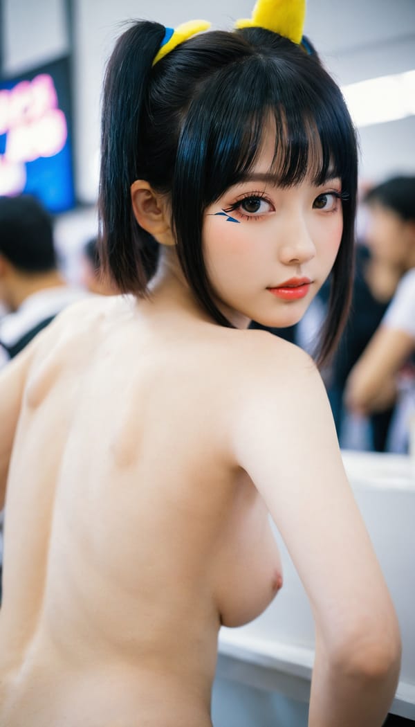 Tags: 21872187, SDXL
{"3": {"inputs": {"seed": 124780503783967, "steps": 64, "cfg": 7.67, "sampler_name": "dpmpp_2m", "scheduler": "karras", "denoise": 1.0, "model": ["27", 0], "positive": ["6", 0], "negative": ["7", 0], "latent_image": ["5", 0]}, "class_type": "KSampler"}, "4": {"inputs": {"ckpt_name": "helloworldxl.safetensors"}, "class_type": "CheckpointLoaderSimple"}, "5": {"inputs": {"width": 768, "height": 1344, "batch_size": 1}, "class_type": "EmptyLatentImage"}, "6": {"inputs": {"text": "22 year old girl, (ukrainian:1.10), (chinese:0.97), (beautiful eyes:1.05), (idol:1.00), (detailed face:1.07), (slim:1.12), (seductive facial expression:0.96), (cute:1.03), (double eyelids:1.04), (temptress:1.01), (seductive pose:1.06), (blush:1.03), (sexy lips:0.95), (pale skin:0.96), (eyelashes:1.05), (on all fours:1.14), (spreading ass cheeks:1.04), (from behind:1.11), (backboob:1.08), (in a cosplay:1.02) at comiket posing for camera, (candid cinema:1.09), (natural looking skin:1.04), (detailed skin:1.09), (soft lighting:1.05), (film:1.07), (textured skin:1.06), (RAW:1.06), (portra:1.02), (skin fuzz:1.04)", "clip": ["27", 1]}, "class_type": "CLIPTextEncode"}, "7": {"inputs": {"text": "(worst quality:1.11), (bad hands:1.06), (open mouth:1.05), (twisted:1.08), (distorted:1.14), (watermark:1.13), (low resolution:1.08)", "clip": ["27", 1]}, "class_type": "CLIPTextEncode"}, "8": {"inputs": {"samples": ["3", 0], "vae": ["4", 2]}, "class_type": "VAEDecode"}, "25": {"inputs": {"lora_name": "nudify_xl.safetensors", "strength_model": 0.15, "strength_clip": 0.33, "model": ["4", 0], "clip": ["4", 1]}, "class_type": "LoraLoader"}, "26": {"inputs": {"lora_name": "shirtlift_SDXL_v2.safetensors", "strength_model": 0.0, "strength_clip": 0.02, "model": ["25", 0], "clip": ["25", 1]}, "class_type": "LoraLoader"}, "27": {"inputs": {"lora_name": "PerfectEyesXL.safetensors", "strength_model": 0.1, "strength_clip": 0.08, "model": ["26", 0], "clip": ["26", 1]}, "class_type": "LoraLoader"}, "30": {"inputs": {"model_name": "4x_NMKD-Superscale-SP_178000_G.pth"}, "class_type": "UpscaleModelLoader"}, "31": {"inputs": {"upscale_model": ["30", 0], "image": ["8", 0]}, "class_type": "ImageUpscaleWithModel"}, "32": {"inputs": {"upscale_method": "lanczos", "scale_by": 0.5, "image": ["31", 0]}, "class_type": "ImageScaleBy"}, "33": {"inputs": {"pixels": ["32", 0], "vae": ["4", 2]}, "class_type": "VAEEncode"}, "34": {"inputs": {"seed": 124780503783967, "steps": 64, "cfg": 7.67, "sampler_name": "dpmpp_2m", "scheduler": "karras", "denoise": 0.3, "model": ["27", 0], "positive": ["6", 0], "negative": ["7", 0], "latent_image": ["33", 0]}, "class_type": "KSampler"}, "36": {"inputs": {"samples": ["34", 0], "vae": ["4", 2]}, "class_type": "VAEDecode"}, "39": {"inputs": {"filename_prefix": "comfyapi-1713911467339", "images": ["36", 0]}, "class_type": "SaveImage"}}