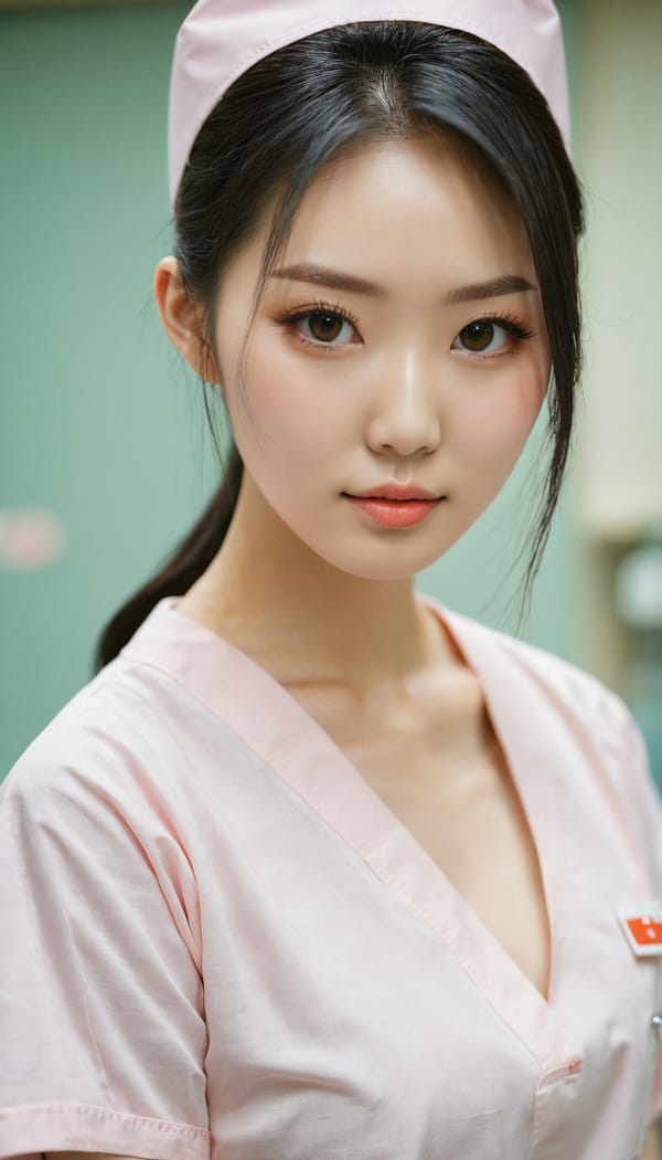 Tags: 21872187, SDXL
{"3": {"inputs": {"seed": 914143574133368, "steps": 64, "cfg": 7.32, "sampler_name": "dpmpp_2m", "scheduler": "karras", "denoise": 1.0, "model": ["27", 0], "positive": ["6", 0], "negative": ["7", 0], "latent_image": ["5", 0]}, "class_type": "KSampler"}, "4": {"inputs": {"ckpt_name": "juggernautxl.safetensors"}, "class_type": "CheckpointLoaderSimple"}, "5": {"inputs": {"width": 768, "height": 1344, "batch_size": 1}, "class_type": "EmptyLatentImage"}, "6": {"inputs": {"text": "23 year old girl, (chinese:0.99), (japanese:1.11), (taiwanese:1.13), (temptress:1.02), (beautiful eyes:1.04), (cute:0.96), (sexy lips:1.12), (blush:1.02), (double eyelids:0.97), (seductive facial expression:1.01), (pale skin:1.04), (slim:1.04), (eyelashes:1.04), (seductive pose:1.09), (detailed face:1.10), (perky ass:1.10), (exposed ass:0.96), (looking back:0.97), (sexy ass:1.07), (thigh gap:1.07), (nurse in uniform:1.08) working in a hospital ward, (textured skin:1.06), (film:1.06), (candid cinema:1.03), (soft lighting:1.08), (RAW:1.07), (detailed skin:1.01), (skin fuzz:1.06), (natural looking skin:1.02), (portra:1.01)", "clip": ["27", 1]}, "class_type": "CLIPTextEncode"}, "7": {"inputs": {"text": "(open mouth:1.08), (watermark:1.06), (worst quality:1.09), (low resolution:1.14), (bad hands:1.13), (twisted:1.12), (distorted:1.10)", "clip": ["27", 1]}, "class_type": "CLIPTextEncode"}, "8": {"inputs": {"samples": ["3", 0], "vae": ["4", 2]}, "class_type": "VAEDecode"}, "25": {"inputs": {"lora_name": "nudify_xl.safetensors", "strength_model": 0.24, "strength_clip": 0.1, "model": ["4", 0], "clip": ["4", 1]}, "class_type": "LoraLoader"}, "26": {"inputs": {"lora_name": "shirtlift_SDXL_v2.safetensors", "strength_model": 0.06, "strength_clip": 0.19, "model": ["25", 0], "clip": ["25", 1]}, "class_type": "LoraLoader"}, "27": {"inputs": {"lora_name": "PerfectEyesXL.safetensors", "strength_model": 0.1, "strength_clip": 0.16, "model": ["26", 0], "clip": ["26", 1]}, "class_type": "LoraLoader"}, "30": {"inputs": {"model_name": "4x_NMKD-Superscale-SP_178000_G.pth"}, "class_type": "UpscaleModelLoader"}, "31": {"inputs": {"upscale_model": ["30", 0], "image": ["8", 0]}, "class_type": "ImageUpscaleWithModel"}, "32": {"inputs": {"upscale_method": "lanczos", "scale_by": 0.5, "image": ["31", 0]}, "class_type": "ImageScaleBy"}, "33": {"inputs": {"pixels": ["32", 0], "vae": ["4", 2]}, "class_type": "VAEEncode"}, "34": {"inputs": {"seed": 914143574133368, "steps": 64, "cfg": 7.32, "sampler_name": "dpmpp_2m", "scheduler": "karras", "denoise": 0.3, "model": ["27", 0], "positive": ["6", 0], "negative": ["7", 0], "latent_image": ["33", 0]}, "class_type": "KSampler"}, "36": {"inputs": {"samples": ["34", 0], "vae": ["4", 2]}, "class_type": "VAEDecode"}, "39": {"inputs": {"filename_prefix": "comfyapi-1714889955508", "images": ["36", 0]}, "class_type": "SaveImage"}}