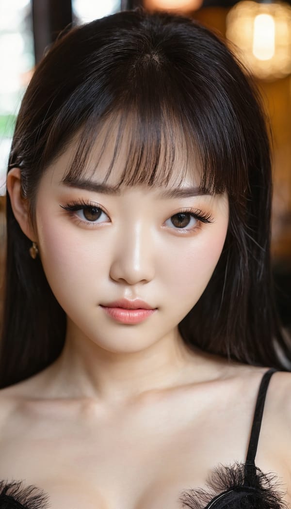 Tags: 21872187, SDXL
{"3": {"inputs": {"seed": 653357177921715, "steps": 32, "cfg": 5.62, "sampler_name": "dpmpp_2m", "scheduler": "karras", "denoise": 1.0, "model": ["27", 0], "positive": ["6", 0], "negative": ["7", 0], "latent_image": ["5", 0]}, "class_type": "KSampler"}, "4": {"inputs": {"ckpt_name": "juggernautxl.safetensors"}, "class_type": "CheckpointLoaderSimple"}, "5": {"inputs": {"width": 768, "height": 1344, "batch_size": 1}, "class_type": "EmptyLatentImage"}, "6": {"inputs": {"text": "19 year old girl, (korean:1.02), (chinese:1.05), (idol:0.95), (cute:0.95), (pale skin:1.08), (eyelashes:1.01), (slim:1.12), (seductive facial expression:1.07), (temptress:1.08), (beautiful eyes:1.07), (detailed face:1.07), (double eyelids:1.02), (sexy lips:1.01), (seductive pose:1.13), (on all fours:1.03), (spreading ass cheeks:1.05), (from behind:0.96), (backboob:1.02), (wearing a little black dress:0.96) at a fine dining restaurant, (portra:1.03), (skin fuzz:1.06), (candid cinema:1.03), (textured skin:1.08), (film:1.07), (detailed skin:1.00), (RAW:1.02), (soft lighting:1.05), (natural looking skin:1.02)", "clip": ["27", 1]}, "class_type": "CLIPTextEncode"}, "7": {"inputs": {"text": "(low resolution:1.11), (distorted:1.06), (twisted:1.08), (worst quality:1.10), (open mouth:1.13), (bad hands:1.10), (watermark:1.13)", "clip": ["27", 1]}, "class_type": "CLIPTextEncode"}, "8": {"inputs": {"samples": ["3", 0], "vae": ["4", 2]}, "class_type": "VAEDecode"}, "25": {"inputs": {"lora_name": "nudify_xl.safetensors", "strength_model": 0.14, "strength_clip": 0.22, "model": ["4", 0], "clip": ["4", 1]}, "class_type": "LoraLoader"}, "26": {"inputs": {"lora_name": "shirtlift_SDXL_v2.safetensors", "strength_model": 0.01, "strength_clip": 0.01, "model": ["25", 0], "clip": ["25", 1]}, "class_type": "LoraLoader"}, "27": {"inputs": {"lora_name": "PerfectEyesXL.safetensors", "strength_model": 0.18, "strength_clip": 0.17, "model": ["26", 0], "clip": ["26", 1]}, "class_type": "LoraLoader"}, "30": {"inputs": {"model_name": "4x_NMKD-Superscale-SP_178000_G.pth"}, "class_type": "UpscaleModelLoader"}, "31": {"inputs": {"upscale_model": ["30", 0], "image": ["8", 0]}, "class_type": "ImageUpscaleWithModel"}, "32": {"inputs": {"upscale_method": "lanczos", "scale_by": 0.5, "image": ["31", 0]}, "class_type": "ImageScaleBy"}, "33": {"inputs": {"pixels": ["32", 0], "vae": ["4", 2]}, "class_type": "VAEEncode"}, "34": {"inputs": {"seed": 653357177921715, "steps": 32, "cfg": 5.62, "sampler_name": "dpmpp_2m", "scheduler": "karras", "denoise": 0.3, "model": ["27", 0], "positive": ["6", 0], "negative": ["7", 0], "latent_image": ["33", 0]}, "class_type": "KSampler"}, "36": {"inputs": {"samples": ["34", 0], "vae": ["4", 2]}, "class_type": "VAEDecode"}, "39": {"inputs": {"filename_prefix": "comfyapi-1725805770942", "images": ["36", 0]}, "class_type": "SaveImage"}}