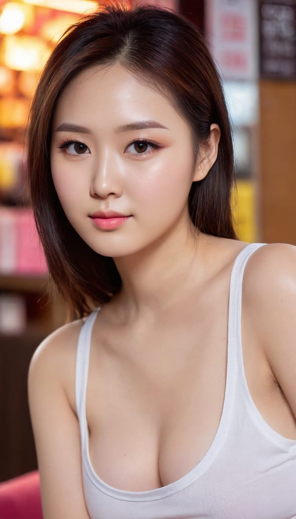 Tags: 21872187, SDXL
{"3": {"inputs": {"seed": 536984205055489, "steps": 64, "cfg": 5.66, "sampler_name": "dpmpp_2m", "scheduler": "karras", "denoise": 1.0, "model": ["27", 0], "positive": ["6", 0], "negative": ["7", 0], "latent_image": ["5", 0]}, "class_type": "KSampler"}, "4": {"inputs": {"ckpt_name": "juggernautXL_v8Rundiffusion.safetensors"}, "class_type": "CheckpointLoaderSimple"}, "5": {"inputs": {"width": 768, "height": 1344, "batch_size": 1}, "class_type": "EmptyLatentImage"}, "6": {"inputs": {"text": "24 year old girl, (korean:1.08), (ukrainian:1.09), (detailed face:1.12), (temptress:1.00), (cute:1.09), (sexy lips:1.09), (seductive pose:1.08), (blush:1.03), (double eyelids:1.12), (idol:1.08), (eyelashes:0.96), (pale skin:1.01), (seductive facial expression:0.97), (beautiful eyes:1.01), (in a seductive pose:1.08), (large perky breasts:0.97), (cleavage:1.01), (thigh gap:0.96), (white tanktop:1.12), busy street, (candid cinema:1.03), (detailed skin:1.07), (film:1.05), (RAW:1.04), (soft lighting:1.03), (textured skin:1.02), (portra:1.09), (natural looking skin:1.07), (skin fuzz:1.09)", "clip": ["27", 1]}, "class_type": "CLIPTextEncode"}, "7": {"inputs": {"text": "(low resolution:1.14), (worst quality:1.14), (bad hands:1.08), (open mouth:1.12), (distorted:1.08), (watermark:1.06), (twisted:1.09)", "clip": ["27", 1]}, "class_type": "CLIPTextEncode"}, "8": {"inputs": {"samples": ["3", 0], "vae": ["4", 2]}, "class_type": "VAEDecode"}, "25": {"inputs": {"lora_name": "nudify_xl.safetensors", "strength_model": 0.29, "strength_clip": 0.03, "model": ["4", 0], "clip": ["4", 1]}, "class_type": "LoraLoader"}, "26": {"inputs": {"lora_name": "shirtlift_SDXL_v2.safetensors", "strength_model": 0.16, "strength_clip": 0.0, "model": ["25", 0], "clip": ["25", 1]}, "class_type": "LoraLoader"}, "27": {"inputs": {"lora_name": "PerfectEyesXL.safetensors", "strength_model": 0.05, "strength_clip": 0.15, "model": ["26", 0], "clip": ["26", 1]}, "class_type": "LoraLoader"}, "30": {"inputs": {"model_name": "4x_NMKD-Superscale-SP_178000_G.pth"}, "class_type": "UpscaleModelLoader"}, "31": {"inputs": {"upscale_model": ["30", 0], "image": ["8", 0]}, "class_type": "ImageUpscaleWithModel"}, "32": {"inputs": {"upscale_method": "lanczos", "scale_by": 0.5, "image": ["31", 0]}, "class_type": "ImageScaleBy"}, "33": {"inputs": {"pixels": ["32", 0], "vae": ["4", 2]}, "class_type": "VAEEncode"}, "34": {"inputs": {"seed": 536984205055489, "steps": 64, "cfg": 5.66, "sampler_name": "dpmpp_2m", "scheduler": "karras", "denoise": 0.3, "model": ["27", 0], "positive": ["6", 0], "negative": ["7", 0], "latent_image": ["33", 0]}, "class_type": "KSampler"}, "36": {"inputs": {"samples": ["34", 0], "vae": ["4", 2]}, "class_type": "VAEDecode"}, "39": {"inputs": {"filename_prefix": "comfyapi-1707866236659", "images": ["36", 0]}, "class_type": "SaveImage"}}