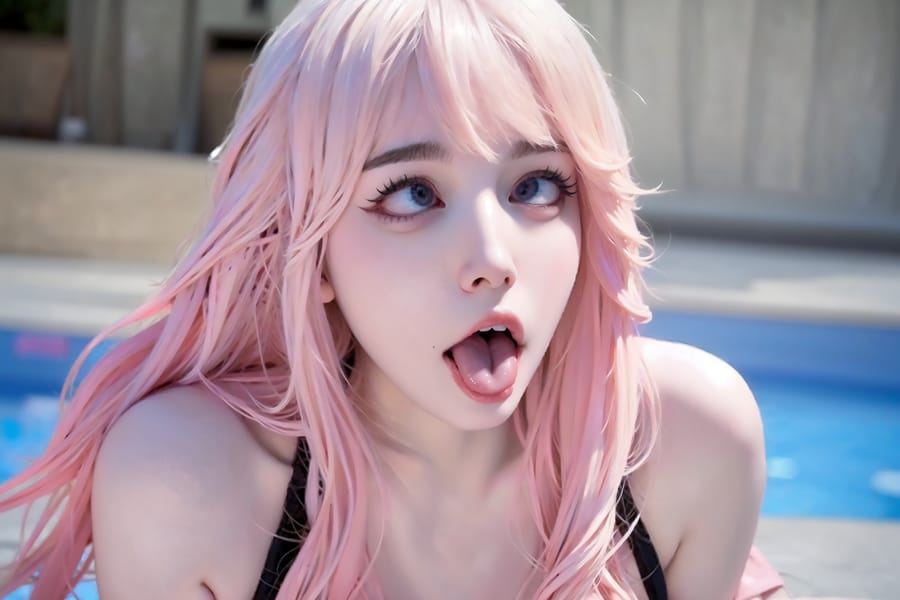 Tags: 21872187
<lora:mix4:0.35>, <lora:YaeMiko_Test:0.74>, (russian:1.01), (swimsuit:0.90), swimming pool, <lora:ahegao-x-v4:0.85>, ahegao face, pleasure, extremely detailed eyes, extremely detailed face, cute, sexy lips, seductive smile, double eyelids, eyelashes, pale skin, textured skin, 4K, RAW, best quality, sharp, hyper realistic, (thigh gap:0.90), blush, delicate and beautiful girl, solo, (stunningly attractive:1.14)
Negative prompt: drawings, sketches, (worst quality:2.15)
Steps: 32, Sampler: DPM++ 2M Karras, CFG scale: 6.06, Seed: 3756631822, Size: 768x512, Model hash: fc2511737a, Model: chilloutmix_NiPrunedFp32Fix, Seed resize from: -1x-1, Denoising strength: 0.4, Version: v1.2.1, Hires upscale: 3.0, Hires steps: 64, Hires upscaler: ESRGAN_4x