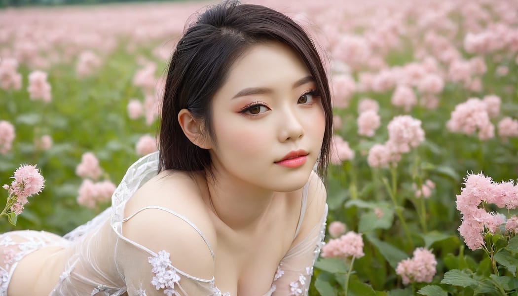 Tags: 21872187, SDXL
{"3": {"inputs": {"seed": 782204239910480, "steps": 64, "cfg": 5.72, "sampler_name": "dpmpp_2m", "scheduler": "karras", "denoise": 1.0, "model": ["27", 0], "positive": ["6", 0], "negative": ["7", 0], "latent_image": ["5", 0]}, "class_type": "KSampler"}, "4": {"inputs": {"ckpt_name": "juggernautxl.safetensors"}, "class_type": "CheckpointLoaderSimple"}, "5": {"inputs": {"width": 1344, "height": 768, "batch_size": 1}, "class_type": "EmptyLatentImage"}, "6": {"inputs": {"text": "24 year old girl, (irish:1.02), (taiwanese:0.97), (seductive pose:1.06), (pale skin:0.97), (seductive facial expression:0.96), (beautiful eyes:1.09), (cute:0.97), (blush:1.00), (double eyelids:1.09), (eyelashes:1.11), (detailed face:0.99), (sexy lips:0.95), (idol:1.14), (temptress:0.96), (perky ass:1.08), (exposed ass:1.04), (looking back:1.02), (sexy ass:1.01), (thigh gap:1.04), wearing (translucent clothes:1.11) on a flower field, (textured skin:1.01), (detailed skin:1.00), (natural looking skin:1.00), (candid cinema:1.09), (RAW:1.09), (skin fuzz:1.01), (film:1.00), (portra:1.03), (soft lighting:1.04)", "clip": ["27", 1]}, "class_type": "CLIPTextEncode"}, "7": {"inputs": {"text": "(distorted:1.05), (low resolution:1.05), (twisted:1.10), (watermark:1.10), (open mouth:1.10), (bad hands:1.12), (worst quality:1.10)", "clip": ["27", 1]}, "class_type": "CLIPTextEncode"}, "8": {"inputs": {"samples": ["3", 0], "vae": ["4", 2]}, "class_type": "VAEDecode"}, "25": {"inputs": {"lora_name": "nudify_xl.safetensors", "strength_model": 0.26, "strength_clip": 0.02, "model": ["4", 0], "clip": ["4", 1]}, "class_type": "LoraLoader"}, "26": {"inputs": {"lora_name": "shirtlift_SDXL_v2.safetensors", "strength_model": 0.1, "strength_clip": 0.1, "model": ["25", 0], "clip": ["25", 1]}, "class_type": "LoraLoader"}, "27": {"inputs": {"lora_name": "PerfectEyesXL.safetensors", "strength_model": 0.1, "strength_clip": 0.04, "model": ["26", 0], "clip": ["26", 1]}, "class_type": "LoraLoader"}, "30": {"inputs": {"model_name": "4x_NMKD-Superscale-SP_178000_G.pth"}, "class_type": "UpscaleModelLoader"}, "31": {"inputs": {"upscale_model": ["30", 0], "image": ["8", 0]}, "class_type": "ImageUpscaleWithModel"}, "32": {"inputs": {"upscale_method": "lanczos", "scale_by": 0.5, "image": ["31", 0]}, "class_type": "ImageScaleBy"}, "33": {"inputs": {"pixels": ["32", 0], "vae": ["4", 2]}, "class_type": "VAEEncode"}, "34": {"inputs": {"seed": 782204239910480, "steps": 64, "cfg": 5.72, "sampler_name": "dpmpp_2m", "scheduler": "karras", "denoise": 0.3, "model": ["27", 0], "positive": ["6", 0], "negative": ["7", 0], "latent_image": ["33", 0]}, "class_type": "KSampler"}, "36": {"inputs": {"samples": ["34", 0], "vae": ["4", 2]}, "class_type": "VAEDecode"}, "39": {"inputs": {"filename_prefix": "comfyapi-1728259276914", "images": ["36", 0]}, "class_type": "SaveImage"}}