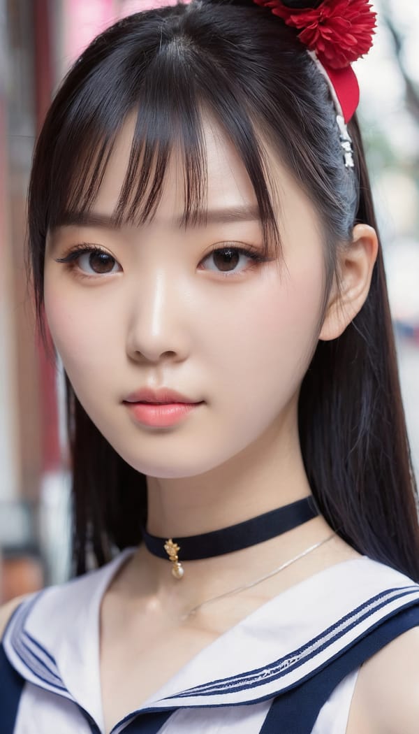 Tags: 21872187, SDXL
{"3": {"inputs": {"seed": 984564826994426, "steps": 32, "cfg": 5.82, "sampler_name": "dpmpp_2m", "scheduler": "karras", "denoise": 1.0, "model": ["27", 0], "positive": ["6", 0], "negative": ["7", 0], "latent_image": ["5", 0]}, "class_type": "KSampler"}, "4": {"inputs": {"ckpt_name": "juggernautxl.safetensors"}, "class_type": "CheckpointLoaderSimple"}, "5": {"inputs": {"width": 768, "height": 1344, "batch_size": 1}, "class_type": "EmptyLatentImage"}, "6": {"inputs": {"text": "20 year old girl, (chinese:0.99), (pale skin:0.95), (idol:1.00), (slim:0.97), (beautiful eyes:1.03), (sexy lips:0.95), (cute:0.97), (double eyelids:0.95), (seductive facial expression:0.99), (seductive pose:1.06), (blush:1.00), (eyelashes:1.02), (temptress:0.96), (detailed face:0.95), (in a seductive pose:1.10), (large perky breasts:0.95), (cleavage:1.08), (thigh gap:1.01), (school uniform:1.07), choker, busy street, (portra:1.08), (soft lighting:1.08), (film:1.07), (candid cinema:1.07), (skin fuzz:1.06), (RAW:1.07), (textured skin:1.04), (detailed skin:1.08), (natural looking skin:1.02)", "clip": ["27", 1]}, "class_type": "CLIPTextEncode"}, "7": {"inputs": {"text": "(open mouth:1.13), (twisted:1.07), (distorted:1.08), (low resolution:1.06), (watermark:1.07), (worst quality:1.09), (bad hands:1.14)", "clip": ["27", 1]}, "class_type": "CLIPTextEncode"}, "8": {"inputs": {"samples": ["3", 0], "vae": ["4", 2]}, "class_type": "VAEDecode"}, "25": {"inputs": {"lora_name": "nudify_xl.safetensors", "strength_model": 0.28, "strength_clip": 0.38, "model": ["4", 0], "clip": ["4", 1]}, "class_type": "LoraLoader"}, "26": {"inputs": {"lora_name": "shirtlift_SDXL_v2.safetensors", "strength_model": 0.19, "strength_clip": 0.08, "model": ["25", 0], "clip": ["25", 1]}, "class_type": "LoraLoader"}, "27": {"inputs": {"lora_name": "PerfectEyesXL.safetensors", "strength_model": 0.05, "strength_clip": 0.12, "model": ["26", 0], "clip": ["26", 1]}, "class_type": "LoraLoader"}, "30": {"inputs": {"model_name": "4x_NMKD-Superscale-SP_178000_G.pth"}, "class_type": "UpscaleModelLoader"}, "31": {"inputs": {"upscale_model": ["30", 0], "image": ["8", 0]}, "class_type": "ImageUpscaleWithModel"}, "32": {"inputs": {"upscale_method": "lanczos", "scale_by": 0.5, "image": ["31", 0]}, "class_type": "ImageScaleBy"}, "33": {"inputs": {"pixels": ["32", 0], "vae": ["4", 2]}, "class_type": "VAEEncode"}, "34": {"inputs": {"seed": 984564826994426, "steps": 32, "cfg": 5.82, "sampler_name": "dpmpp_2m", "scheduler": "karras", "denoise": 0.3, "model": ["27", 0], "positive": ["6", 0], "negative": ["7", 0], "latent_image": ["33", 0]}, "class_type": "KSampler"}, "36": {"inputs": {"samples": ["34", 0], "vae": ["4", 2]}, "class_type": "VAEDecode"}, "39": {"inputs": {"filename_prefix": "comfyapi-1726990028557", "images": ["36", 0]}, "class_type": "SaveImage"}}