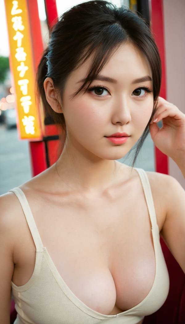 Tags: 21872187, SDXL
{"3": {"inputs": {"seed": 513040434170696, "steps": 64, "cfg": 7.37, "sampler_name": "dpmpp_2m", "scheduler": "karras", "denoise": 1.0, "model": ["27", 0], "positive": ["6", 0], "negative": ["7", 0], "latent_image": ["5", 0]}, "class_type": "KSampler"}, "4": {"inputs": {"ckpt_name": "juggernautXL_v8Rundiffusion.safetensors"}, "class_type": "CheckpointLoaderSimple"}, "5": {"inputs": {"width": 768, "height": 1344, "batch_size": 1}, "class_type": "EmptyLatentImage"}, "6": {"inputs": {"text": "23 year old girl, (japanese:1.11), (russian:0.97), (ukrainian:1.14), (seductive facial expression:1.14), (seductive pose:0.97), (blush:1.08), (temptress:1.01), (cute:0.98), (idol:1.14), (pale skin:1.04), (sexy lips:1.07), (double eyelids:1.10), (beautiful eyes:1.00), (eyelashes:1.09), (detailed face:0.97), (in a seductive pose:1.08), (large perky breasts:1.01), (cleavage:1.14), (thigh gap:1.13), (white tanktop:1.03), busy street, (candid cinema:1.01), (soft lighting:1.08), (natural looking skin:1.00), (RAW:1.05), (skin fuzz:1.05), (detailed skin:1.08), (portra:1.00), (film:1.04), (textured skin:1.09)", "clip": ["27", 1]}, "class_type": "CLIPTextEncode"}, "7": {"inputs": {"text": "(twisted:1.05), (bad hands:1.06), (open mouth:1.08), (low resolution:1.12), (distorted:1.13), (worst quality:1.05), (watermark:1.07)", "clip": ["27", 1]}, "class_type": "CLIPTextEncode"}, "8": {"inputs": {"samples": ["3", 0], "vae": ["4", 2]}, "class_type": "VAEDecode"}, "25": {"inputs": {"lora_name": "nudify_xl.safetensors", "strength_model": 0.38, "strength_clip": 0.18, "model": ["4", 0], "clip": ["4", 1]}, "class_type": "LoraLoader"}, "26": {"inputs": {"lora_name": "shirtlift_SDXL_v2.safetensors", "strength_model": 0.17, "strength_clip": 0.01, "model": ["25", 0], "clip": ["25", 1]}, "class_type": "LoraLoader"}, "27": {"inputs": {"lora_name": "PerfectEyesXL.safetensors", "strength_model": 0.11, "strength_clip": 0.04, "model": ["26", 0], "clip": ["26", 1]}, "class_type": "LoraLoader"}, "30": {"inputs": {"model_name": "4x_NMKD-Superscale-SP_178000_G.pth"}, "class_type": "UpscaleModelLoader"}, "31": {"inputs": {"upscale_model": ["30", 0], "image": ["8", 0]}, "class_type": "ImageUpscaleWithModel"}, "32": {"inputs": {"upscale_method": "lanczos", "scale_by": 0.5, "image": ["31", 0]}, "class_type": "ImageScaleBy"}, "33": {"inputs": {"pixels": ["32", 0], "vae": ["4", 2]}, "class_type": "VAEEncode"}, "34": {"inputs": {"seed": 513040434170696, "steps": 64, "cfg": 7.37, "sampler_name": "dpmpp_2m", "scheduler": "karras", "denoise": 0.3, "model": ["27", 0], "positive": ["6", 0], "negative": ["7", 0], "latent_image": ["33", 0]}, "class_type": "KSampler"}, "36": {"inputs": {"samples": ["34", 0], "vae": ["4", 2]}, "class_type": "VAEDecode"}, "39": {"inputs": {"filename_prefix": "comfyapi-1707364939086", "images": ["36", 0]}, "class_type": "SaveImage"}}