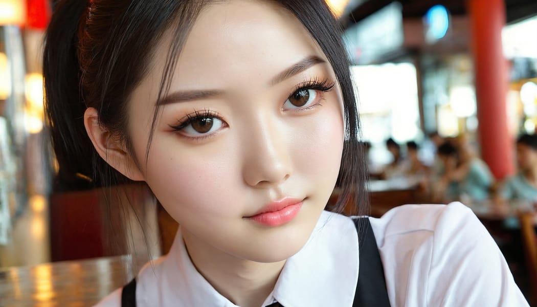 Tags: 21872187, SDXL
{"3": {"inputs": {"seed": 555190935471284, "steps": 64, "cfg": 6.68, "sampler_name": "dpmpp_2m", "scheduler": "karras", "denoise": 1.0, "model": ["27", 0], "positive": ["6", 0], "negative": ["7", 0], "latent_image": ["5", 0]}, "class_type": "KSampler"}, "4": {"inputs": {"ckpt_name": "juggernautxl.safetensors"}, "class_type": "CheckpointLoaderSimple"}, "5": {"inputs": {"width": 1344, "height": 768, "batch_size": 1}, "class_type": "EmptyLatentImage"}, "6": {"inputs": {"text": "18 year old girl, (taiwanese:1.08), (russian:1.07), (chinese:1.14), (sexy lips:1.07), (pale skin:1.14), (idol:1.13), (double eyelids:1.02), (seductive facial expression:1.13), (beautiful eyes:1.13), (cute:1.08), (temptress:1.06), (slim:1.06), (seductive pose:1.08), (blush:1.14), (eyelashes:1.11), (detailed face:1.13), (perky ass:1.10), (exposed ass:1.12), (looking back:0.99), (sexy ass:0.99), (thigh gap:0.99), (a waitress in uniform:1.14) working at a restaurant, (detailed skin:1.02), (textured skin:1.02), (skin fuzz:1.09), (natural looking skin:1.00), (RAW:1.03), (film:1.09), (candid cinema:1.04), (soft lighting:1.05)", "clip": ["27", 1]}, "class_type": "CLIPTextEncode"}, "7": {"inputs": {"text": "(bad hands:1.14), (open mouth:1.13), (worst quality:1.06), (watermark:1.07), (low resolution:1.06), (twisted:1.05), (distorted:1.09)", "clip": ["27", 1]}, "class_type": "CLIPTextEncode"}, "8": {"inputs": {"samples": ["3", 0], "vae": ["4", 2]}, "class_type": "VAEDecode"}, "25": {"inputs": {"lora_name": "nudify_xl.safetensors", "strength_model": 0.16, "strength_clip": 0.15, "model": ["4", 0], "clip": ["4", 1]}, "class_type": "LoraLoader"}, "26": {"inputs": {"lora_name": "shirtlift_SDXL_v2.safetensors", "strength_model": 0.16, "strength_clip": 0.15, "model": ["25", 0], "clip": ["25", 1]}, "class_type": "LoraLoader"}, "27": {"inputs": {"lora_name": "PerfectEyesXL.safetensors", "strength_model": 0.07, "strength_clip": 0.1, "model": ["26", 0], "clip": ["26", 1]}, "class_type": "LoraLoader"}, "30": {"inputs": {"model_name": "4x_NMKD-Superscale-SP_178000_G.pth"}, "class_type": "UpscaleModelLoader"}, "31": {"inputs": {"upscale_model": ["30", 0], "image": ["8", 0]}, "class_type": "ImageUpscaleWithModel"}, "32": {"inputs": {"upscale_method": "lanczos", "scale_by": 0.5, "image": ["31", 0]}, "class_type": "ImageScaleBy"}, "33": {"inputs": {"pixels": ["32", 0], "vae": ["4", 2]}, "class_type": "VAEEncode"}, "34": {"inputs": {"seed": 555190935471284, "steps": 64, "cfg": 6.68, "sampler_name": "dpmpp_2m", "scheduler": "karras", "denoise": 0.3, "model": ["27", 0], "positive": ["6", 0], "negative": ["7", 0], "latent_image": ["33", 0]}, "class_type": "KSampler"}, "36": {"inputs": {"samples": ["34", 0], "vae": ["4", 2]}, "class_type": "VAEDecode"}, "39": {"inputs": {"filename_prefix": "comfyapi-1714871919181", "images": ["36", 0]}, "class_type": "SaveImage"}}