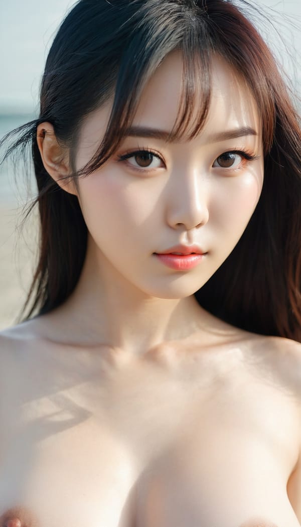 Tags: 21872187, SDXL
{"3": {"inputs": {"seed": 770613030473497, "steps": 32, "cfg": 7.75, "sampler_name": "dpmpp_2m", "scheduler": "karras", "denoise": 1.0, "model": ["27", 0], "positive": ["6", 0], "negative": ["7", 0], "latent_image": ["5", 0]}, "class_type": "KSampler"}, "4": {"inputs": {"ckpt_name": "juggernautxl.safetensors"}, "class_type": "CheckpointLoaderSimple"}, "5": {"inputs": {"width": 768, "height": 1344, "batch_size": 1}, "class_type": "EmptyLatentImage"}, "6": {"inputs": {"text": "26 year old girl, (chinese:1.05), (korean:1.09), (russian:1.07), (idol:1.13), (cute:1.12), (blush:1.09), (temptress:1.00), (slim:1.03), (double eyelids:1.14), (pale skin:0.97), (seductive pose:1.07), (sexy lips:0.98), (detailed face:1.05), (beautiful eyes:1.12), (seductive facial expression:0.98), (in a seductive pose:1.13), (large perky breasts:1.11), (cleavage:0.99), (thigh gap:1.01), strolling (nude:0.96) at a beach, (textured skin:1.04), (portra:1.04), (natural looking skin:1.00), (film:1.07), (skin fuzz:1.02), (candid cinema:1.04), (detailed skin:1.03), (RAW:1.07), (soft lighting:1.02)", "clip": ["27", 1]}, "class_type": "CLIPTextEncode"}, "7": {"inputs": {"text": "(twisted:1.07), (worst quality:1.13), (open mouth:1.10), (distorted:1.14), (watermark:1.09), (low resolution:1.08), (bad hands:1.12)", "clip": ["27", 1]}, "class_type": "CLIPTextEncode"}, "8": {"inputs": {"samples": ["3", 0], "vae": ["4", 2]}, "class_type": "VAEDecode"}, "25": {"inputs": {"lora_name": "nudify_xl.safetensors", "strength_model": 0.11, "strength_clip": 0.03, "model": ["4", 0], "clip": ["4", 1]}, "class_type": "LoraLoader"}, "26": {"inputs": {"lora_name": "shirtlift_SDXL_v2.safetensors", "strength_model": 0.14, "strength_clip": 0.07, "model": ["25", 0], "clip": ["25", 1]}, "class_type": "LoraLoader"}, "27": {"inputs": {"lora_name": "PerfectEyesXL.safetensors", "strength_model": 0.09, "strength_clip": 0.07, "model": ["26", 0], "clip": ["26", 1]}, "class_type": "LoraLoader"}, "30": {"inputs": {"model_name": "4x_NMKD-Superscale-SP_178000_G.pth"}, "class_type": "UpscaleModelLoader"}, "31": {"inputs": {"upscale_model": ["30", 0], "image": ["8", 0]}, "class_type": "ImageUpscaleWithModel"}, "32": {"inputs": {"upscale_method": "lanczos", "scale_by": 0.5, "image": ["31", 0]}, "class_type": "ImageScaleBy"}, "33": {"inputs": {"pixels": ["32", 0], "vae": ["4", 2]}, "class_type": "VAEEncode"}, "34": {"inputs": {"seed": 770613030473497, "steps": 32, "cfg": 7.75, "sampler_name": "dpmpp_2m", "scheduler": "karras", "denoise": 0.3, "model": ["27", 0], "positive": ["6", 0], "negative": ["7", 0], "latent_image": ["33", 0]}, "class_type": "KSampler"}, "36": {"inputs": {"samples": ["34", 0], "vae": ["4", 2]}, "class_type": "VAEDecode"}, "39": {"inputs": {"filename_prefix": "comfyapi-1713493331887", "images": ["36", 0]}, "class_type": "SaveImage"}}