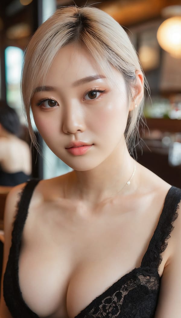 Tags: 21872187, SDXL
{"3": {"inputs": {"seed": 696268798309439, "steps": 32, "cfg": 5.13, "sampler_name": "dpmpp_2m", "scheduler": "karras", "denoise": 1.0, "model": ["27", 0], "positive": ["6", 0], "negative": ["7", 0], "latent_image": ["5", 0]}, "class_type": "KSampler"}, "4": {"inputs": {"ckpt_name": "juggernautxl.safetensors"}, "class_type": "CheckpointLoaderSimple"}, "5": {"inputs": {"width": 768, "height": 1344, "batch_size": 1}, "class_type": "EmptyLatentImage"}, "6": {"inputs": {"text": "20 year old girl, (korean:1.02), (irish:0.97), (sexy lips:1.01), (detailed face:1.04), (double eyelids:1.13), (blush:0.96), (seductive facial expression:1.00), (slim:1.05), (eyelashes:1.11), (pale skin:1.03), (beautiful eyes:1.09), (seductive pose:0.98), (temptress:0.96), (idol:1.06), (on all fours:1.02), (spreading ass cheeks:0.96), (from behind:1.02), (backboob:0.97), (wearing a little black dress:1.10) at a fine dining restaurant, (film:1.03), (RAW:1.08), (soft lighting:1.01), (candid cinema:1.00), (natural looking skin:1.03), (detailed skin:1.06), (portra:1.02), (textured skin:1.03), (skin fuzz:1.05)", "clip": ["27", 1]}, "class_type": "CLIPTextEncode"}, "7": {"inputs": {"text": "(worst quality:1.09), (open mouth:1.12), (low resolution:1.12), (watermark:1.08), (bad hands:1.08), (twisted:1.12), (distorted:1.13)", "clip": ["27", 1]}, "class_type": "CLIPTextEncode"}, "8": {"inputs": {"samples": ["3", 0], "vae": ["4", 2]}, "class_type": "VAEDecode"}, "25": {"inputs": {"lora_name": "nudify_xl.safetensors", "strength_model": 0.04, "strength_clip": 0.13, "model": ["4", 0], "clip": ["4", 1]}, "class_type": "LoraLoader"}, "26": {"inputs": {"lora_name": "shirtlift_SDXL_v2.safetensors", "strength_model": 0.08, "strength_clip": 0.11, "model": ["25", 0], "clip": ["25", 1]}, "class_type": "LoraLoader"}, "27": {"inputs": {"lora_name": "PerfectEyesXL.safetensors", "strength_model": 0.05, "strength_clip": 0.05, "model": ["26", 0], "clip": ["26", 1]}, "class_type": "LoraLoader"}, "30": {"inputs": {"model_name": "4x_NMKD-Superscale-SP_178000_G.pth"}, "class_type": "UpscaleModelLoader"}, "31": {"inputs": {"upscale_model": ["30", 0], "image": ["8", 0]}, "class_type": "ImageUpscaleWithModel"}, "32": {"inputs": {"upscale_method": "lanczos", "scale_by": 0.5, "image": ["31", 0]}, "class_type": "ImageScaleBy"}, "33": {"inputs": {"pixels": ["32", 0], "vae": ["4", 2]}, "class_type": "VAEEncode"}, "34": {"inputs": {"seed": 696268798309439, "steps": 32, "cfg": 5.13, "sampler_name": "dpmpp_2m", "scheduler": "karras", "denoise": 0.3, "model": ["27", 0], "positive": ["6", 0], "negative": ["7", 0], "latent_image": ["33", 0]}, "class_type": "KSampler"}, "36": {"inputs": {"samples": ["34", 0], "vae": ["4", 2]}, "class_type": "VAEDecode"}, "39": {"inputs": {"filename_prefix": "comfyapi-1714590552003", "images": ["36", 0]}, "class_type": "SaveImage"}}