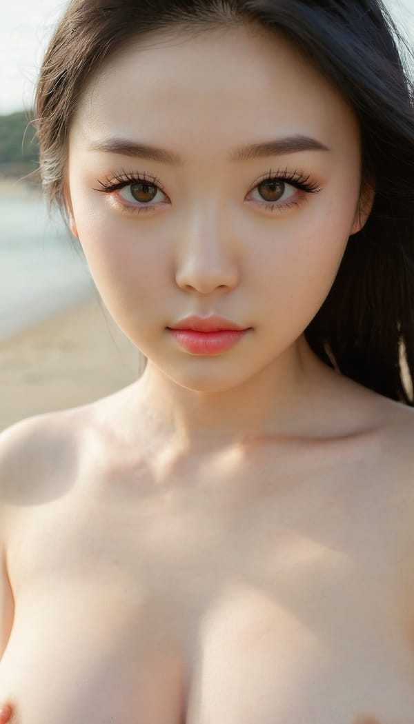 Tags: 21872187, SDXL
{"3": {"inputs": {"seed": 685832349824124, "steps": 64, "cfg": 7.78, "sampler_name": "dpmpp_2m", "scheduler": "karras", "denoise": 1.0, "model": ["27", 0], "positive": ["6", 0], "negative": ["7", 0], "latent_image": ["5", 0]}, "class_type": "KSampler"}, "4": {"inputs": {"ckpt_name": "juggernautxl.safetensors"}, "class_type": "CheckpointLoaderSimple"}, "5": {"inputs": {"width": 768, "height": 1344, "batch_size": 1}, "class_type": "EmptyLatentImage"}, "6": {"inputs": {"text": "22 year old girl, (irish:1.03), (chinese:1.02), (beautiful eyes:1.01), (sexy lips:1.13), (detailed face:1.02), (seductive facial expression:1.03), (eyelashes:1.07), (idol:0.98), (blush:0.97), (seductive pose:0.96), (pale skin:1.06), (temptress:1.14), (cute:1.12), (slim:1.06), (in a seductive pose:0.95), (large perky breasts:0.96), (cleavage:1.07), (thigh gap:0.95), strolling (nude:1.08) at a beach, (candid cinema:1.00), (film:1.03), (skin fuzz:1.05), (natural looking skin:1.02), (RAW:1.07), (soft lighting:1.03), (textured skin:1.05), (portra:1.06), (detailed skin:1.08)", "clip": ["27", 1]}, "class_type": "CLIPTextEncode"}, "7": {"inputs": {"text": "(bad hands:1.09), (worst quality:1.11), (twisted:1.06), (open mouth:1.08), (low resolution:1.08), (watermark:1.11), (distorted:1.13)", "clip": ["27", 1]}, "class_type": "CLIPTextEncode"}, "8": {"inputs": {"samples": ["3", 0], "vae": ["4", 2]}, "class_type": "VAEDecode"}, "25": {"inputs": {"lora_name": "nudify_xl.safetensors", "strength_model": 0.21, "strength_clip": 0.24, "model": ["4", 0], "clip": ["4", 1]}, "class_type": "LoraLoader"}, "26": {"inputs": {"lora_name": "shirtlift_SDXL_v2.safetensors", "strength_model": 0.04, "strength_clip": 0.01, "model": ["25", 0], "clip": ["25", 1]}, "class_type": "LoraLoader"}, "27": {"inputs": {"lora_name": "PerfectEyesXL.safetensors", "strength_model": 0.14, "strength_clip": 0.13, "model": ["26", 0], "clip": ["26", 1]}, "class_type": "LoraLoader"}, "30": {"inputs": {"model_name": "4x_NMKD-Superscale-SP_178000_G.pth"}, "class_type": "UpscaleModelLoader"}, "31": {"inputs": {"upscale_model": ["30", 0], "image": ["8", 0]}, "class_type": "ImageUpscaleWithModel"}, "32": {"inputs": {"upscale_method": "lanczos", "scale_by": 0.5, "image": ["31", 0]}, "class_type": "ImageScaleBy"}, "33": {"inputs": {"pixels": ["32", 0], "vae": ["4", 2]}, "class_type": "VAEEncode"}, "34": {"inputs": {"seed": 685832349824124, "steps": 64, "cfg": 7.78, "sampler_name": "dpmpp_2m", "scheduler": "karras", "denoise": 0.3, "model": ["27", 0], "positive": ["6", 0], "negative": ["7", 0], "latent_image": ["33", 0]}, "class_type": "KSampler"}, "36": {"inputs": {"samples": ["34", 0], "vae": ["4", 2]}, "class_type": "VAEDecode"}, "39": {"inputs": {"filename_prefix": "comfyapi-1734210314109", "images": ["36", 0]}, "class_type": "SaveImage"}}