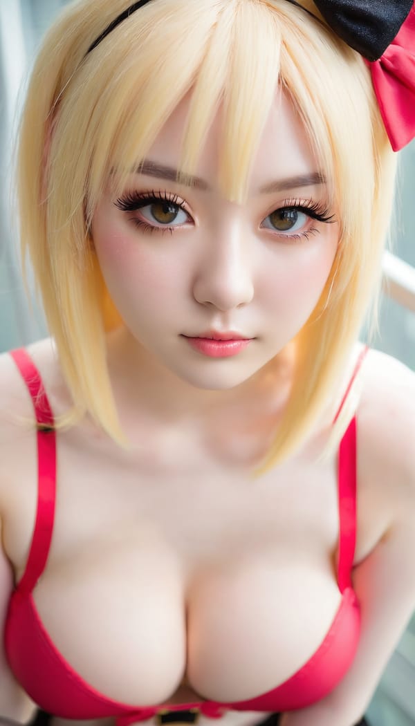 Tags: 21872187, SDXL
{"3": {"inputs": {"seed": 754835572742150, "steps": 64, "cfg": 7.07, "sampler_name": "dpmpp_2m", "scheduler": "karras", "denoise": 1.0, "model": ["27", 0], "positive": ["6", 0], "negative": ["7", 0], "latent_image": ["5", 0]}, "class_type": "KSampler"}, "4": {"inputs": {"ckpt_name": "juggernautxl.safetensors"}, "class_type": "CheckpointLoaderSimple"}, "5": {"inputs": {"width": 768, "height": 1344, "batch_size": 1}, "class_type": "EmptyLatentImage"}, "6": {"inputs": {"text": "23 year old girl, (beautiful eyes:1.08), (detailed face:1.09), (eyelashes:1.08), (seductive facial expression:1.12), (idol:0.96), (temptress:1.14), (blush:1.07), (seductive pose:0.99), (pale skin:1.11), (double eyelids:1.10), (slim:1.10), (in a seductive pose:1.00), (large perky breasts:0.96), (cleavage:1.04), (thigh gap:0.97), (in a cosplay:1.00) at comiket posing for camera, (RAW:1.00), (film:1.06), (candid cinema:1.05), (textured skin:1.05), (soft lighting:1.05), (portra:1.08), (skin fuzz:1.09), (natural looking skin:1.08), (detailed skin:1.07)", "clip": ["27", 1]}, "class_type": "CLIPTextEncode"}, "7": {"inputs": {"text": "(twisted:1.13), (bad hands:1.14), (watermark:1.09), (open mouth:1.07), (low resolution:1.06), (worst quality:1.08), (distorted:1.14)", "clip": ["27", 1]}, "class_type": "CLIPTextEncode"}, "8": {"inputs": {"samples": ["3", 0], "vae": ["4", 2]}, "class_type": "VAEDecode"}, "25": {"inputs": {"lora_name": "nudify_xl.safetensors", "strength_model": 0.12, "strength_clip": 0.05, "model": ["4", 0], "clip": ["4", 1]}, "class_type": "LoraLoader"}, "26": {"inputs": {"lora_name": "shirtlift_SDXL_v2.safetensors", "strength_model": 0.04, "strength_clip": 0.15, "model": ["25", 0], "clip": ["25", 1]}, "class_type": "LoraLoader"}, "27": {"inputs": {"lora_name": "PerfectEyesXL.safetensors", "strength_model": 0.17, "strength_clip": 0.04, "model": ["26", 0], "clip": ["26", 1]}, "class_type": "LoraLoader"}, "30": {"inputs": {"model_name": "4x_NMKD-Superscale-SP_178000_G.pth"}, "class_type": "UpscaleModelLoader"}, "31": {"inputs": {"upscale_model": ["30", 0], "image": ["8", 0]}, "class_type": "ImageUpscaleWithModel"}, "32": {"inputs": {"upscale_method": "lanczos", "scale_by": 0.5, "image": ["31", 0]}, "class_type": "ImageScaleBy"}, "33": {"inputs": {"pixels": ["32", 0], "vae": ["4", 2]}, "class_type": "VAEEncode"}, "34": {"inputs": {"seed": 754835572742150, "steps": 64, "cfg": 7.07, "sampler_name": "dpmpp_2m", "scheduler": "karras", "denoise": 0.3, "model": ["27", 0], "positive": ["6", 0], "negative": ["7", 0], "latent_image": ["33", 0]}, "class_type": "KSampler"}, "36": {"inputs": {"samples": ["34", 0], "vae": ["4", 2]}, "class_type": "VAEDecode"}, "39": {"inputs": {"filename_prefix": "comfyapi-1731896416806", "images": ["36", 0]}, "class_type": "SaveImage"}}