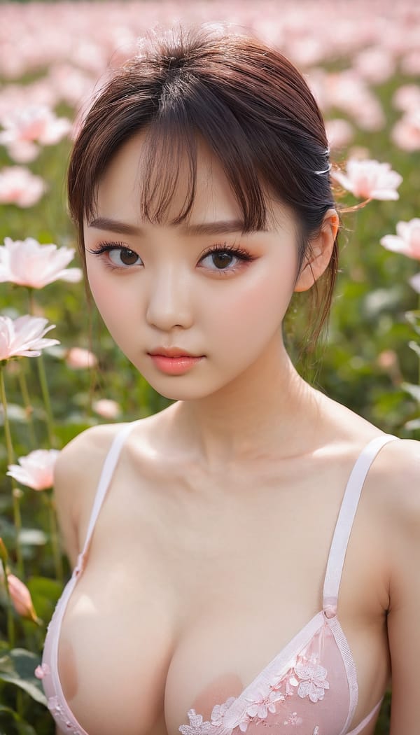 Tags: 21872187, SDXL
{"3": {"inputs": {"seed": 964822652530372, "steps": 32, "cfg": 7.23, "sampler_name": "dpmpp_2m", "scheduler": "karras", "denoise": 1.0, "model": ["27", 0], "positive": ["6", 0], "negative": ["7", 0], "latent_image": ["5", 0]}, "class_type": "KSampler"}, "4": {"inputs": {"ckpt_name": "juggernautxl.safetensors"}, "class_type": "CheckpointLoaderSimple"}, "5": {"inputs": {"width": 768, "height": 1344, "batch_size": 1}, "class_type": "EmptyLatentImage"}, "6": {"inputs": {"text": "21 year old girl, (irish:0.99), (russian:1.02), (korean:1.10), (japanese:1.09), (cute:1.04), (eyelashes:1.01), (detailed face:1.06), (double eyelids:1.05), (seductive pose:0.95), (idol:1.10), (slim:1.01), (beautiful eyes:1.10), (temptress:1.05), (seductive facial expression:1.11), (sexy lips:1.04), (blush:1.12), (in a seductive pose:1.05), (large perky breasts:1.06), (cleavage:1.14), (thigh gap:1.07), wearing (translucent clothes:1.05) on a flower field, (textured skin:1.00), (natural looking skin:1.00), (soft lighting:1.04), (candid cinema:1.07), (detailed skin:1.01), (skin fuzz:1.00), (RAW:1.00), (film:1.03), (portra:1.00)", "clip": ["27", 1]}, "class_type": "CLIPTextEncode"}, "7": {"inputs": {"text": "(watermark:1.06), (distorted:1.09), (open mouth:1.10), (twisted:1.09), (low resolution:1.05), (worst quality:1.06), (bad hands:1.09)", "clip": ["27", 1]}, "class_type": "CLIPTextEncode"}, "8": {"inputs": {"samples": ["3", 0], "vae": ["4", 2]}, "class_type": "VAEDecode"}, "25": {"inputs": {"lora_name": "nudify_xl.safetensors", "strength_model": 0.12, "strength_clip": 0.39, "model": ["4", 0], "clip": ["4", 1]}, "class_type": "LoraLoader"}, "26": {"inputs": {"lora_name": "shirtlift_SDXL_v2.safetensors", "strength_model": 0.07, "strength_clip": 0.06, "model": ["25", 0], "clip": ["25", 1]}, "class_type": "LoraLoader"}, "27": {"inputs": {"lora_name": "PerfectEyesXL.safetensors", "strength_model": 0.1, "strength_clip": 0.0, "model": ["26", 0], "clip": ["26", 1]}, "class_type": "LoraLoader"}, "30": {"inputs": {"model_name": "4x_NMKD-Superscale-SP_178000_G.pth"}, "class_type": "UpscaleModelLoader"}, "31": {"inputs": {"upscale_model": ["30", 0], "image": ["8", 0]}, "class_type": "ImageUpscaleWithModel"}, "32": {"inputs": {"upscale_method": "lanczos", "scale_by": 0.5, "image": ["31", 0]}, "class_type": "ImageScaleBy"}, "33": {"inputs": {"pixels": ["32", 0], "vae": ["4", 2]}, "class_type": "VAEEncode"}, "34": {"inputs": {"seed": 964822652530372, "steps": 32, "cfg": 7.23, "sampler_name": "dpmpp_2m", "scheduler": "karras", "denoise": 0.3, "model": ["27", 0], "positive": ["6", 0], "negative": ["7", 0], "latent_image": ["33", 0]}, "class_type": "KSampler"}, "36": {"inputs": {"samples": ["34", 0], "vae": ["4", 2]}, "class_type": "VAEDecode"}, "39": {"inputs": {"filename_prefix": "comfyapi-1724554965042", "images": ["36", 0]}, "class_type": "SaveImage"}}