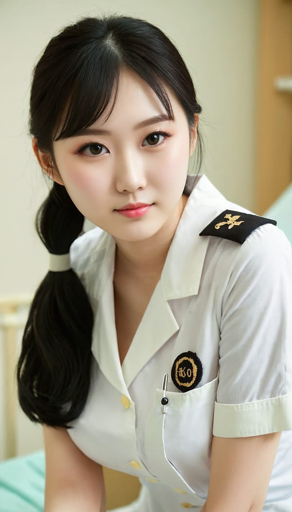 Tags: 21872187, SDXL
{"3": {"inputs": {"seed": 981849601094621, "steps": 32, "cfg": 7.63, "sampler_name": "dpmpp_2m", "scheduler": "karras", "denoise": 1.0, "model": ["27", 0], "positive": ["6", 0], "negative": ["7", 0], "latent_image": ["5", 0]}, "class_type": "KSampler"}, "4": {"inputs": {"ckpt_name": "juggernautXL_v8Rundiffusion.safetensors"}, "class_type": "CheckpointLoaderSimple"}, "5": {"inputs": {"width": 768, "height": 1344, "batch_size": 1}, "class_type": "EmptyLatentImage"}, "6": {"inputs": {"text": "22 year old girl, (chinese:0.96), (blush:1.04), (slim:1.13), (idol:0.96), (eyelashes:0.95), (detailed face:0.96), (seductive pose:1.11), (pale skin:1.12), (temptress:1.05), (cute:0.97), (seductive facial expression:0.97), (sexy lips:1.14), (beautiful eyes:1.00), (double eyelids:0.98), (in a seductive pose:0.99), (large perky breasts:1.04), (cleavage:1.11), (thigh gap:1.01), (nurse in uniform:1.08) working in a hospital ward, (soft lighting:1.01), (detailed skin:1.03), (RAW:1.05), (skin fuzz:1.08), (portra:1.06), (candid cinema:1.03), (natural looking skin:1.03), (film:1.04), (textured skin:1.03)", "clip": ["27", 1]}, "class_type": "CLIPTextEncode"}, "7": {"inputs": {"text": "(watermark:1.11), (open mouth:1.05), (bad hands:1.13), (twisted:1.06), (distorted:1.09), (worst quality:1.13), (low resolution:1.11)", "clip": ["27", 1]}, "class_type": "CLIPTextEncode"}, "8": {"inputs": {"samples": ["3", 0], "vae": ["4", 2]}, "class_type": "VAEDecode"}, "25": {"inputs": {"lora_name": "nudify_xl.safetensors", "strength_model": 0.27, "strength_clip": 0.19, "model": ["4", 0], "clip": ["4", 1]}, "class_type": "LoraLoader"}, "26": {"inputs": {"lora_name": "shirtlift_SDXL_v2.safetensors", "strength_model": 0.15, "strength_clip": 0.02, "model": ["25", 0], "clip": ["25", 1]}, "class_type": "LoraLoader"}, "27": {"inputs": {"lora_name": "PerfectEyesXL.safetensors", "strength_model": 0.06, "strength_clip": 0.09, "model": ["26", 0], "clip": ["26", 1]}, "class_type": "LoraLoader"}, "30": {"inputs": {"model_name": "4x_NMKD-Superscale-SP_178000_G.pth"}, "class_type": "UpscaleModelLoader"}, "31": {"inputs": {"upscale_model": ["30", 0], "image": ["8", 0]}, "class_type": "ImageUpscaleWithModel"}, "32": {"inputs": {"upscale_method": "lanczos", "scale_by": 0.5, "image": ["31", 0]}, "class_type": "ImageScaleBy"}, "33": {"inputs": {"pixels": ["32", 0], "vae": ["4", 2]}, "class_type": "VAEEncode"}, "34": {"inputs": {"seed": 981849601094621, "steps": 32, "cfg": 7.63, "sampler_name": "dpmpp_2m", "scheduler": "karras", "denoise": 0.3, "model": ["27", 0], "positive": ["6", 0], "negative": ["7", 0], "latent_image": ["33", 0]}, "class_type": "KSampler"}, "36": {"inputs": {"samples": ["34", 0], "vae": ["4", 2]}, "class_type": "VAEDecode"}, "39": {"inputs": {"filename_prefix": "comfyapi-1707729846412", "images": ["36", 0]}, "class_type": "SaveImage"}}