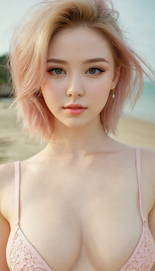 Tags: 21872187, SDXL
{"3": {"inputs": {"seed": 834028484338104, "steps": 64, "cfg": 6.01, "sampler_name": "dpmpp_2m", "scheduler": "karras", "denoise": 1.0, "model": ["27", 0], "positive": ["6", 0], "negative": ["7", 0], "latent_image": ["5", 0]}, "class_type": "KSampler"}, "4": {"inputs": {"ckpt_name": "juggernautxl.safetensors"}, "class_type": "CheckpointLoaderSimple"}, "5": {"inputs": {"width": 768, "height": 1344, "batch_size": 1}, "class_type": "EmptyLatentImage"}, "6": {"inputs": {"text": "21 year old girl, (seductive pose:0.96), (idol:1.04), (beautiful eyes:1.07), (eyelashes:1.04), (temptress:1.06), (slim:1.11), (double eyelids:1.00), (cute:1.02), (blush:1.14), (detailed face:0.95), (pale skin:1.11), (seductive facial expression:1.07), (sexy lips:1.10), (in a seductive pose:1.01), (large perky breasts:0.97), (cleavage:1.01), (thigh gap:1.13), wearing (bikini:1.07) at a beach, (film:1.06), (RAW:1.05), (natural looking skin:1.00), (skin fuzz:1.07), (candid cinema:1.09), (detailed skin:1.00), (portra:1.05), (textured skin:1.00)", "clip": ["27", 1]}, "class_type": "CLIPTextEncode"}, "7": {"inputs": {"text": "(bad hands:1.08), (distorted:1.10), (low resolution:1.09), (worst quality:1.07), (twisted:1.08), (open mouth:1.07), (watermark:1.06)", "clip": ["27", 1]}, "class_type": "CLIPTextEncode"}, "8": {"inputs": {"samples": ["3", 0], "vae": ["4", 2]}, "class_type": "VAEDecode"}, "25": {"inputs": {"lora_name": "nudify_xl.safetensors", "strength_model": 0.19, "strength_clip": 0.15, "model": ["4", 0], "clip": ["4", 1]}, "class_type": "LoraLoader"}, "26": {"inputs": {"lora_name": "shirtlift_SDXL_v2.safetensors", "strength_model": 0.19, "strength_clip": 0.05, "model": ["25", 0], "clip": ["25", 1]}, "class_type": "LoraLoader"}, "27": {"inputs": {"lora_name": "PerfectEyesXL.safetensors", "strength_model": 0.09, "strength_clip": 0.02, "model": ["26", 0], "clip": ["26", 1]}, "class_type": "LoraLoader"}, "30": {"inputs": {"model_name": "4x_NMKD-Superscale-SP_178000_G.pth"}, "class_type": "UpscaleModelLoader"}, "31": {"inputs": {"upscale_model": ["30", 0], "image": ["8", 0]}, "class_type": "ImageUpscaleWithModel"}, "32": {"inputs": {"upscale_method": "lanczos", "scale_by": 0.5, "image": ["31", 0]}, "class_type": "ImageScaleBy"}, "33": {"inputs": {"pixels": ["32", 0], "vae": ["4", 2]}, "class_type": "VAEEncode"}, "34": {"inputs": {"seed": 834028484338104, "steps": 64, "cfg": 6.01, "sampler_name": "dpmpp_2m", "scheduler": "karras", "denoise": 0.3, "model": ["27", 0], "positive": ["6", 0], "negative": ["7", 0], "latent_image": ["33", 0]}, "class_type": "KSampler"}, "36": {"inputs": {"samples": ["34", 0], "vae": ["4", 2]}, "class_type": "VAEDecode"}, "39": {"inputs": {"filename_prefix": "comfyapi-1724588099547", "images": ["36", 0]}, "class_type": "SaveImage"}}