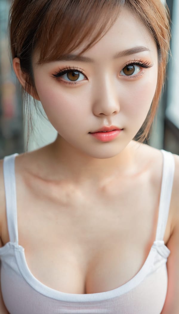 Tags: 21872187, SDXL
{"3": {"inputs": {"seed": 910012491808211, "steps": 32, "cfg": 5.55, "sampler_name": "dpmpp_2m", "scheduler": "karras", "denoise": 1.0, "model": ["27", 0], "positive": ["6", 0], "negative": ["7", 0], "latent_image": ["5", 0]}, "class_type": "KSampler"}, "4": {"inputs": {"ckpt_name": "juggernautxl.safetensors"}, "class_type": "CheckpointLoaderSimple"}, "5": {"inputs": {"width": 768, "height": 1344, "batch_size": 1}, "class_type": "EmptyLatentImage"}, "6": {"inputs": {"text": "25 year old girl, (japanese:1.08), (russian:1.14), (korean:1.02), (eyelashes:1.08), (beautiful eyes:1.06), (idol:1.09), (temptress:1.00), (detailed face:1.06), (seductive pose:1.01), (slim:1.06), (sexy lips:1.03), (cute:0.97), (pale skin:1.07), (double eyelids:1.14), (seductive facial expression:0.98), (blush:1.08), (in a seductive pose:1.07), (large perky breasts:0.97), (cleavage:1.03), (thigh gap:1.06), (white tanktop:1.12), busy street, (RAW:1.04), (soft lighting:1.01), (textured skin:1.03), (skin fuzz:1.02), (film:1.07), (natural looking skin:1.00), (portra:1.01), (detailed skin:1.05), (candid cinema:1.06)", "clip": ["27", 1]}, "class_type": "CLIPTextEncode"}, "7": {"inputs": {"text": "(distorted:1.11), (watermark:1.05), (twisted:1.08), (bad hands:1.08), (open mouth:1.07), (low resolution:1.06), (worst quality:1.10)", "clip": ["27", 1]}, "class_type": "CLIPTextEncode"}, "8": {"inputs": {"samples": ["3", 0], "vae": ["4", 2]}, "class_type": "VAEDecode"}, "25": {"inputs": {"lora_name": "nudify_xl.safetensors", "strength_model": 0.21, "strength_clip": 0.0, "model": ["4", 0], "clip": ["4", 1]}, "class_type": "LoraLoader"}, "26": {"inputs": {"lora_name": "shirtlift_SDXL_v2.safetensors", "strength_model": 0.18, "strength_clip": 0.18, "model": ["25", 0], "clip": ["25", 1]}, "class_type": "LoraLoader"}, "27": {"inputs": {"lora_name": "PerfectEyesXL.safetensors", "strength_model": 0.16, "strength_clip": 0.02, "model": ["26", 0], "clip": ["26", 1]}, "class_type": "LoraLoader"}, "30": {"inputs": {"model_name": "4x_NMKD-Superscale-SP_178000_G.pth"}, "class_type": "UpscaleModelLoader"}, "31": {"inputs": {"upscale_model": ["30", 0], "image": ["8", 0]}, "class_type": "ImageUpscaleWithModel"}, "32": {"inputs": {"upscale_method": "lanczos", "scale_by": 0.5, "image": ["31", 0]}, "class_type": "ImageScaleBy"}, "33": {"inputs": {"pixels": ["32", 0], "vae": ["4", 2]}, "class_type": "VAEEncode"}, "34": {"inputs": {"seed": 910012491808211, "steps": 32, "cfg": 5.55, "sampler_name": "dpmpp_2m", "scheduler": "karras", "denoise": 0.3, "model": ["27", 0], "positive": ["6", 0], "negative": ["7", 0], "latent_image": ["33", 0]}, "class_type": "KSampler"}, "36": {"inputs": {"samples": ["34", 0], "vae": ["4", 2]}, "class_type": "VAEDecode"}, "39": {"inputs": {"filename_prefix": "comfyapi-1731658296063", "images": ["36", 0]}, "class_type": "SaveImage"}}