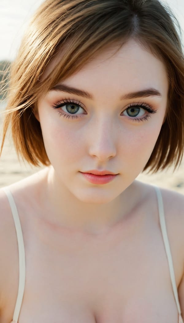 Tags: 21872187, SDXL
{"3": {"inputs": {"seed": 927815545197417, "steps": 64, "cfg": 5.53, "sampler_name": "dpmpp_2m", "scheduler": "karras", "denoise": 1.0, "model": ["27", 0], "positive": ["6", 0], "negative": ["7", 0], "latent_image": ["5", 0]}, "class_type": "KSampler"}, "4": {"inputs": {"ckpt_name": "juggernautXL_v8Rundiffusion.safetensors"}, "class_type": "CheckpointLoaderSimple"}, "5": {"inputs": {"width": 768, "height": 1344, "batch_size": 1}, "class_type": "EmptyLatentImage"}, "6": {"inputs": {"text": "19 year old girl, (irish:1.05), (detailed face:1.00), (cute:0.99), (beautiful eyes:1.03), (slim:1.08), (pale skin:1.11), (double eyelids:1.04), (eyelashes:1.03), (blush:1.00), (idol:1.13), (temptress:1.06), (seductive pose:1.04), (sexy lips:0.97), (in a seductive pose:0.99), (large perky breasts:1.08), (cleavage:1.08), (thigh gap:0.95), wearing (bikini:1.01) at a beach, (skin fuzz:1.01), (detailed skin:1.01), (natural looking skin:1.06), (RAW:1.04), (portra:1.09), (candid cinema:1.03), (soft lighting:1.02), (textured skin:1.09), (film:1.00)", "clip": ["27", 1]}, "class_type": "CLIPTextEncode"}, "7": {"inputs": {"text": "(worst quality:1.05), (low resolution:1.12), (twisted:1.05), (distorted:1.06), (open mouth:1.11), (watermark:1.06), (bad hands:1.07)", "clip": ["27", 1]}, "class_type": "CLIPTextEncode"}, "8": {"inputs": {"samples": ["3", 0], "vae": ["4", 2]}, "class_type": "VAEDecode"}, "25": {"inputs": {"lora_name": "nudify_xl.safetensors", "strength_model": 0.3, "strength_clip": 0.06, "model": ["4", 0], "clip": ["4", 1]}, "class_type": "LoraLoader"}, "26": {"inputs": {"lora_name": "shirtlift_SDXL_v2.safetensors", "strength_model": 0.12, "strength_clip": 0.06, "model": ["25", 0], "clip": ["25", 1]}, "class_type": "LoraLoader"}, "27": {"inputs": {"lora_name": "PerfectEyesXL.safetensors", "strength_model": 0.14, "strength_clip": 0.0, "model": ["26", 0], "clip": ["26", 1]}, "class_type": "LoraLoader"}, "30": {"inputs": {"model_name": "4x_NMKD-Superscale-SP_178000_G.pth"}, "class_type": "UpscaleModelLoader"}, "31": {"inputs": {"upscale_model": ["30", 0], "image": ["8", 0]}, "class_type": "ImageUpscaleWithModel"}, "32": {"inputs": {"upscale_method": "lanczos", "scale_by": 0.5, "image": ["31", 0]}, "class_type": "ImageScaleBy"}, "33": {"inputs": {"pixels": ["32", 0], "vae": ["4", 2]}, "class_type": "VAEEncode"}, "34": {"inputs": {"seed": 927815545197417, "steps": 64, "cfg": 5.53, "sampler_name": "dpmpp_2m", "scheduler": "karras", "denoise": 0.3, "model": ["27", 0], "positive": ["6", 0], "negative": ["7", 0], "latent_image": ["33", 0]}, "class_type": "KSampler"}, "36": {"inputs": {"samples": ["34", 0], "vae": ["4", 2]}, "class_type": "VAEDecode"}, "39": {"inputs": {"filename_prefix": "comfyapi-1707581488409", "images": ["36", 0]}, "class_type": "SaveImage"}}