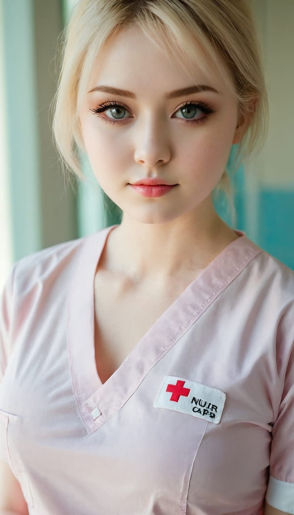 Tags: 21872187, SDXL
{"3": {"inputs": {"seed": 546273061002318, "steps": 64, "cfg": 6.18, "sampler_name": "dpmpp_2m", "scheduler": "karras", "denoise": 1.0, "model": ["27", 0], "positive": ["6", 0], "negative": ["7", 0], "latent_image": ["5", 0]}, "class_type": "KSampler"}, "4": {"inputs": {"ckpt_name": "juggernautxl.safetensors"}, "class_type": "CheckpointLoaderSimple"}, "5": {"inputs": {"width": 768, "height": 1344, "batch_size": 1}, "class_type": "EmptyLatentImage"}, "6": {"inputs": {"text": "21 year old girl, (beautiful eyes:1.10), (temptress:1.05), (idol:1.09), (sexy lips:0.96), (seductive pose:1.11), (pale skin:1.07), (double eyelids:1.01), (blush:1.02), (detailed face:0.97), (eyelashes:1.12), (seductive facial expression:0.95), (cute:1.14), (slim:1.03), (in a seductive pose:1.05), (large perky breasts:1.00), (cleavage:1.02), (thigh gap:1.14), (nurse in uniform:1.12) working in a hospital ward, (soft lighting:1.02), (RAW:1.02), (skin fuzz:1.03), (textured skin:1.07), (portra:1.07), (detailed skin:1.02), (natural looking skin:1.03), (candid cinema:1.07), (film:1.08)", "clip": ["27", 1]}, "class_type": "CLIPTextEncode"}, "7": {"inputs": {"text": "(open mouth:1.05), (worst quality:1.10), (low resolution:1.05), (bad hands:1.13), (twisted:1.06), (distorted:1.14), (watermark:1.10)", "clip": ["27", 1]}, "class_type": "CLIPTextEncode"}, "8": {"inputs": {"samples": ["3", 0], "vae": ["4", 2]}, "class_type": "VAEDecode"}, "25": {"inputs": {"lora_name": "nudify_xl.safetensors", "strength_model": 0.19, "strength_clip": 0.01, "model": ["4", 0], "clip": ["4", 1]}, "class_type": "LoraLoader"}, "26": {"inputs": {"lora_name": "shirtlift_SDXL_v2.safetensors", "strength_model": 0.19, "strength_clip": 0.01, "model": ["25", 0], "clip": ["25", 1]}, "class_type": "LoraLoader"}, "27": {"inputs": {"lora_name": "PerfectEyesXL.safetensors", "strength_model": 0.17, "strength_clip": 0.13, "model": ["26", 0], "clip": ["26", 1]}, "class_type": "LoraLoader"}, "30": {"inputs": {"model_name": "4x_NMKD-Superscale-SP_178000_G.pth"}, "class_type": "UpscaleModelLoader"}, "31": {"inputs": {"upscale_model": ["30", 0], "image": ["8", 0]}, "class_type": "ImageUpscaleWithModel"}, "32": {"inputs": {"upscale_method": "lanczos", "scale_by": 0.5, "image": ["31", 0]}, "class_type": "ImageScaleBy"}, "33": {"inputs": {"pixels": ["32", 0], "vae": ["4", 2]}, "class_type": "VAEEncode"}, "34": {"inputs": {"seed": 546273061002318, "steps": 64, "cfg": 6.18, "sampler_name": "dpmpp_2m", "scheduler": "karras", "denoise": 0.3, "model": ["27", 0], "positive": ["6", 0], "negative": ["7", 0], "latent_image": ["33", 0]}, "class_type": "KSampler"}, "36": {"inputs": {"samples": ["34", 0], "vae": ["4", 2]}, "class_type": "VAEDecode"}, "39": {"inputs": {"filename_prefix": "comfyapi-1726780410965", "images": ["36", 0]}, "class_type": "SaveImage"}}