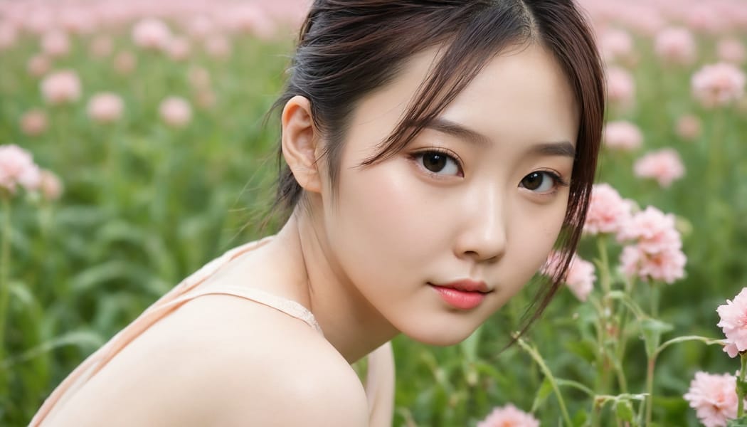 Tags: 21872187, SDXL
{"3": {"inputs": {"seed": 688215074371450, "steps": 32, "cfg": 5.85, "sampler_name": "dpmpp_2m", "scheduler": "karras", "denoise": 1.0, "model": ["27", 0], "positive": ["6", 0], "negative": ["7", 0], "latent_image": ["5", 0]}, "class_type": "KSampler"}, "4": {"inputs": {"ckpt_name": "juggernautXL_v8Rundiffusion.safetensors"}, "class_type": "CheckpointLoaderSimple"}, "5": {"inputs": {"width": 1344, "height": 768, "batch_size": 1}, "class_type": "EmptyLatentImage"}, "6": {"inputs": {"text": "22 year old girl, (taiwanese:1.14), (irish:1.00), (japanese:0.98), (chinese:0.99), (double eyelids:1.10), (slim:0.96), (cute:1.12), (detailed face:0.96), (seductive pose:1.05), (temptress:1.09), (beautiful eyes:1.08), (pale skin:0.97), (idol:1.10), (seductive facial expression:0.97), (blush:0.95), (eyelashes:1.11), (perky ass:1.10), (exposed ass:1.00), (looking back:1.08), (sexy ass:1.10), (thigh gap:1.14), wearing (translucent clothes:1.10) on a flower field, (detailed skin:1.00), (candid cinema:1.00), (soft lighting:1.02), (natural looking skin:1.08), (skin fuzz:1.02), (RAW:1.04), (textured skin:1.00), (portra:1.04), (film:1.02)", "clip": ["27", 1]}, "class_type": "CLIPTextEncode"}, "7": {"inputs": {"text": "(open mouth:1.07), (low resolution:1.07), (distorted:1.10), (twisted:1.09), (bad hands:1.05), (worst quality:1.05), (watermark:1.10)", "clip": ["27", 1]}, "class_type": "CLIPTextEncode"}, "8": {"inputs": {"samples": ["3", 0], "vae": ["4", 2]}, "class_type": "VAEDecode"}, "25": {"inputs": {"lora_name": "nudify_xl.safetensors", "strength_model": 0.1, "strength_clip": 0.12, "model": ["4", 0], "clip": ["4", 1]}, "class_type": "LoraLoader"}, "26": {"inputs": {"lora_name": "shirtlift_SDXL_v2.safetensors", "strength_model": 0.09, "strength_clip": 0.03, "model": ["25", 0], "clip": ["25", 1]}, "class_type": "LoraLoader"}, "27": {"inputs": {"lora_name": "PerfectEyesXL.safetensors", "strength_model": 0.04, "strength_clip": 0.04, "model": ["26", 0], "clip": ["26", 1]}, "class_type": "LoraLoader"}, "30": {"inputs": {"model_name": "4x_NMKD-Superscale-SP_178000_G.pth"}, "class_type": "UpscaleModelLoader"}, "31": {"inputs": {"upscale_model": ["30", 0], "image": ["8", 0]}, "class_type": "ImageUpscaleWithModel"}, "32": {"inputs": {"upscale_method": "lanczos", "scale_by": 0.5, "image": ["31", 0]}, "class_type": "ImageScaleBy"}, "33": {"inputs": {"pixels": ["32", 0], "vae": ["4", 2]}, "class_type": "VAEEncode"}, "34": {"inputs": {"seed": 688215074371450, "steps": 32, "cfg": 5.85, "sampler_name": "dpmpp_2m", "scheduler": "karras", "denoise": 0.3, "model": ["27", 0], "positive": ["6", 0], "negative": ["7", 0], "latent_image": ["33", 0]}, "class_type": "KSampler"}, "36": {"inputs": {"samples": ["34", 0], "vae": ["4", 2]}, "class_type": "VAEDecode"}, "39": {"inputs": {"filename_prefix": "comfyapi-1707408959443", "images": ["36", 0]}, "class_type": "SaveImage"}}