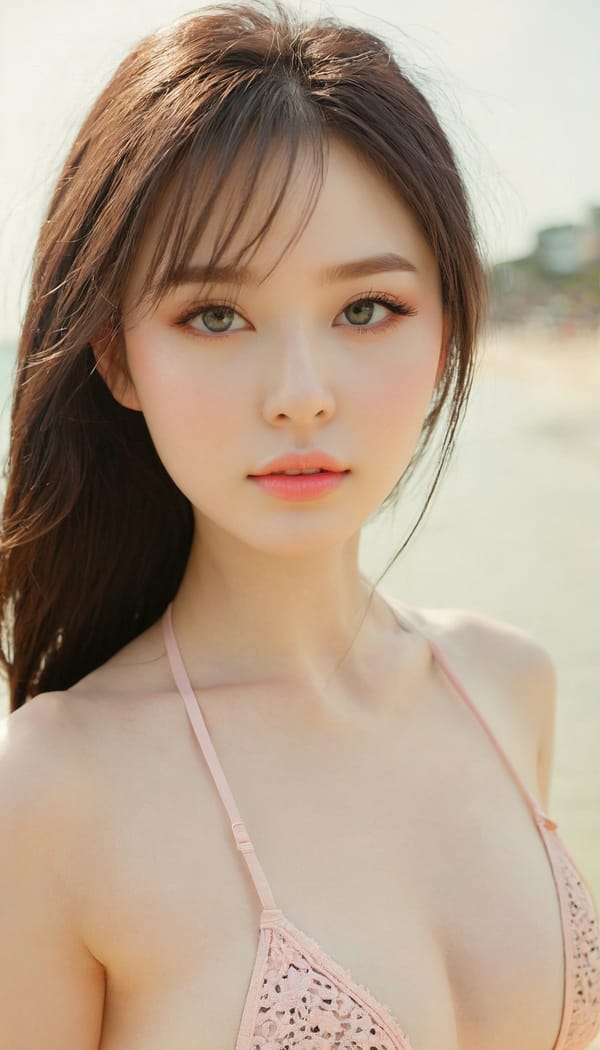 Tags: 21872187, SDXL
{"3": {"inputs": {"seed": 411124460412458, "steps": 32, "cfg": 5.07, "sampler_name": "dpmpp_2m", "scheduler": "karras", "denoise": 1.0, "model": ["27", 0], "positive": ["6", 0], "negative": ["7", 0], "latent_image": ["5", 0]}, "class_type": "KSampler"}, "4": {"inputs": {"ckpt_name": "juggernautxl.safetensors"}, "class_type": "CheckpointLoaderSimple"}, "5": {"inputs": {"width": 768, "height": 1344, "batch_size": 1}, "class_type": "EmptyLatentImage"}, "6": {"inputs": {"text": "20 year old girl, (eyelashes:1.01), (pale skin:1.11), (blush:1.02), (slim:1.02), (detailed face:1.07), (seductive pose:1.03), (beautiful eyes:1.08), (cute:1.07), (sexy lips:1.14), (double eyelids:1.01), (idol:1.03), (temptress:0.95), (in a seductive pose:1.02), (large perky breasts:1.05), (cleavage:1.05), (thigh gap:1.13), wearing (bikini:1.13) at a beach, (textured skin:1.05), (detailed skin:1.00), (skin fuzz:1.07), (natural looking skin:1.04), (soft lighting:1.05), (portra:1.07), (RAW:1.04), (film:1.08)", "clip": ["27", 1]}, "class_type": "CLIPTextEncode"}, "7": {"inputs": {"text": "(twisted:1.08), (worst quality:1.10), (watermark:1.12), (open mouth:1.12), (distorted:1.09), (bad hands:1.10), (low resolution:1.12)", "clip": ["27", 1]}, "class_type": "CLIPTextEncode"}, "8": {"inputs": {"samples": ["3", 0], "vae": ["4", 2]}, "class_type": "VAEDecode"}, "25": {"inputs": {"lora_name": "nudify_xl.safetensors", "strength_model": 0.04, "strength_clip": 0.03, "model": ["4", 0], "clip": ["4", 1]}, "class_type": "LoraLoader"}, "26": {"inputs": {"lora_name": "shirtlift_SDXL_v2.safetensors", "strength_model": 0.06, "strength_clip": 0.08, "model": ["25", 0], "clip": ["25", 1]}, "class_type": "LoraLoader"}, "27": {"inputs": {"lora_name": "PerfectEyesXL.safetensors", "strength_model": 0.18, "strength_clip": 0.19, "model": ["26", 0], "clip": ["26", 1]}, "class_type": "LoraLoader"}, "30": {"inputs": {"model_name": "4x_NMKD-Superscale-SP_178000_G.pth"}, "class_type": "UpscaleModelLoader"}, "31": {"inputs": {"upscale_model": ["30", 0], "image": ["8", 0]}, "class_type": "ImageUpscaleWithModel"}, "32": {"inputs": {"upscale_method": "lanczos", "scale_by": 0.5, "image": ["31", 0]}, "class_type": "ImageScaleBy"}, "33": {"inputs": {"pixels": ["32", 0], "vae": ["4", 2]}, "class_type": "VAEEncode"}, "34": {"inputs": {"seed": 411124460412458, "steps": 32, "cfg": 5.07, "sampler_name": "dpmpp_2m", "scheduler": "karras", "denoise": 0.3, "model": ["27", 0], "positive": ["6", 0], "negative": ["7", 0], "latent_image": ["33", 0]}, "class_type": "KSampler"}, "36": {"inputs": {"samples": ["34", 0], "vae": ["4", 2]}, "class_type": "VAEDecode"}, "39": {"inputs": {"filename_prefix": "comfyapi-1713765687796", "images": ["36", 0]}, "class_type": "SaveImage"}}