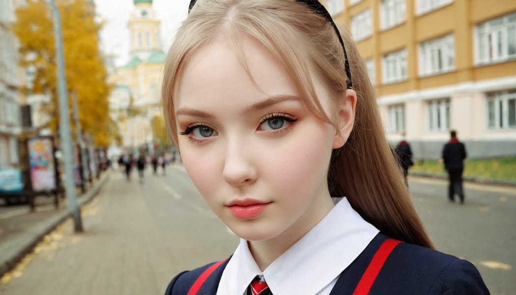 Tags: 21872187, SDXL
{"3": {"inputs": {"seed": 389813328806758, "steps": 32, "cfg": 6.94, "sampler_name": "dpmpp_2m", "scheduler": "karras", "denoise": 1.0, "model": ["27", 0], "positive": ["6", 0], "negative": ["7", 0], "latent_image": ["5", 0]}, "class_type": "KSampler"}, "4": {"inputs": {"ckpt_name": "juggernautxl.safetensors"}, "class_type": "CheckpointLoaderSimple"}, "5": {"inputs": {"width": 1344, "height": 768, "batch_size": 1}, "class_type": "EmptyLatentImage"}, "6": {"inputs": {"text": "25 year old girl, (russian:0.95), (pale skin:1.03), (seductive facial expression:0.95), (idol:1.02), (sexy lips:0.98), (beautiful eyes:0.97), (blush:1.12), (slim:0.96), (seductive pose:0.99), (double eyelids:0.96), (eyelashes:0.96), (cute:1.14), (temptress:0.95), (detailed face:1.01), (in a seductive pose:0.95), (large perky breasts:1.00), (cleavage:1.05), (thigh gap:1.03), (school uniform:1.12), choker, busy street, (RAW:1.06), (candid cinema:1.09), (portra:1.00), (film:1.07), (skin fuzz:1.06), (textured skin:1.06), (detailed skin:1.09), (natural looking skin:1.07), (soft lighting:1.06)", "clip": ["27", 1]}, "class_type": "CLIPTextEncode"}, "7": {"inputs": {"text": "(distorted:1.07), (watermark:1.13), (worst quality:1.14), (twisted:1.06), (low resolution:1.08), (bad hands:1.13), (open mouth:1.06)", "clip": ["27", 1]}, "class_type": "CLIPTextEncode"}, "8": {"inputs": {"samples": ["3", 0], "vae": ["4", 2]}, "class_type": "VAEDecode"}, "25": {"inputs": {"lora_name": "nudify_xl.safetensors", "strength_model": 0.13, "strength_clip": 0.0, "model": ["4", 0], "clip": ["4", 1]}, "class_type": "LoraLoader"}, "26": {"inputs": {"lora_name": "shirtlift_SDXL_v2.safetensors", "strength_model": 0.18, "strength_clip": 0.15, "model": ["25", 0], "clip": ["25", 1]}, "class_type": "LoraLoader"}, "27": {"inputs": {"lora_name": "PerfectEyesXL.safetensors", "strength_model": 0.01, "strength_clip": 0.16, "model": ["26", 0], "clip": ["26", 1]}, "class_type": "LoraLoader"}, "30": {"inputs": {"model_name": "4x_NMKD-Superscale-SP_178000_G.pth"}, "class_type": "UpscaleModelLoader"}, "31": {"inputs": {"upscale_model": ["30", 0], "image": ["8", 0]}, "class_type": "ImageUpscaleWithModel"}, "32": {"inputs": {"upscale_method": "lanczos", "scale_by": 0.5, "image": ["31", 0]}, "class_type": "ImageScaleBy"}, "33": {"inputs": {"pixels": ["32", 0], "vae": ["4", 2]}, "class_type": "VAEEncode"}, "34": {"inputs": {"seed": 389813328806758, "steps": 32, "cfg": 6.94, "sampler_name": "dpmpp_2m", "scheduler": "karras", "denoise": 0.3, "model": ["27", 0], "positive": ["6", 0], "negative": ["7", 0], "latent_image": ["33", 0]}, "class_type": "KSampler"}, "36": {"inputs": {"samples": ["34", 0], "vae": ["4", 2]}, "class_type": "VAEDecode"}, "39": {"inputs": {"filename_prefix": "comfyapi-1716542171916", "images": ["36", 0]}, "class_type": "SaveImage"}}